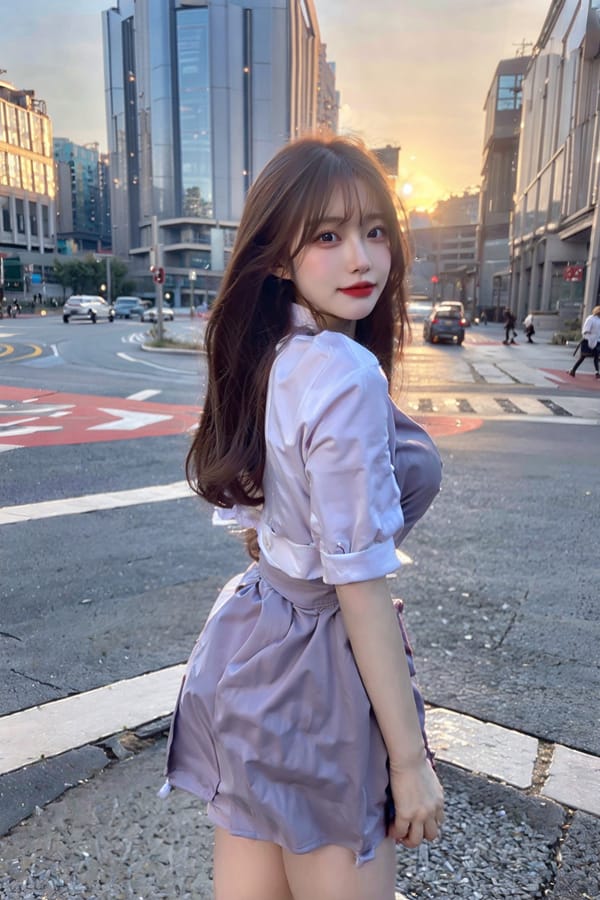 Tags: 21872187
<lora:mix4:0.54>, <lora:JapaneseDollLikeness_v15:0.78>, <lora:koreanDollLikeness:0.55>, <lora:taiwanDollLikeness_v20:0.51>, <lora:YaeMiko_Test:0.60>, (russian:0.95), (ukrainian:1.01), (school uniform:0.96), (large breasts:1.00), choker, busy street in urban city, (perky ass:1.00), (exposed ass:1.07), (looking back:0.97), <lora:Addams:0.26>, extremely detailed face, cute, sexy lips, seductive smile, double eyelids, eyelashes, perky breasts, full body portrait, textured skin, 4K, RAW, best quality, hyper realistic, (thigh gap:0.97), (stunningly attractive:1.20), (dramatic:1.01)
Negative prompt: drawings, paintings, black and white, disfigured, (worst quality:1.97)
Steps: 32, Sampler: DPM++ 2M Karras, CFG scale: 5.52, Seed: 466823089, Size: 512x768, Model hash: fc2511737a, Model: chilloutmix_NiPrunedFp32Fix, Seed resize from: -1x-1, Denoising strength: 0.4, Version: v1.2.1, Hires upscale: 3.0, Hires steps: 16, Hires upscaler: ESRGAN_4x