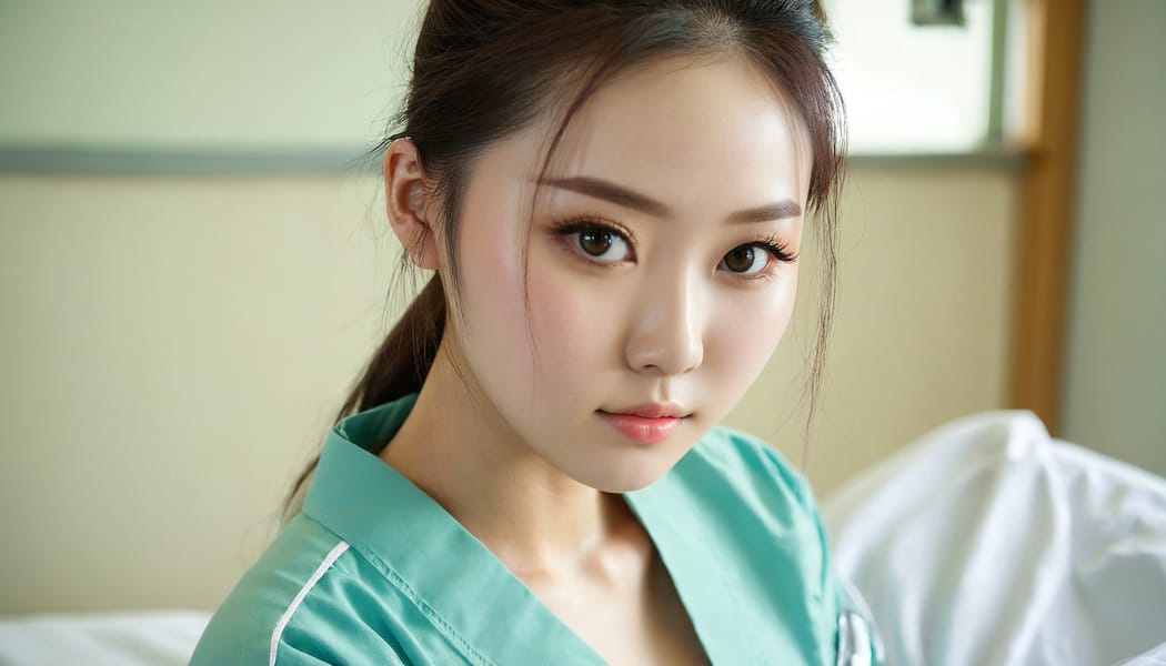 Tags: 21872187, SDXL
{"3": {"inputs": {"seed": 611402714603966, "steps": 64, "cfg": 7.89, "sampler_name": "dpmpp_2m", "scheduler": "karras", "denoise": 1.0, "model": ["27", 0], "positive": ["6", 0], "negative": ["7", 0], "latent_image": ["5", 0]}, "class_type": "KSampler"}, "4": {"inputs": {"ckpt_name": "juggernautxl.safetensors"}, "class_type": "CheckpointLoaderSimple"}, "5": {"inputs": {"width": 1344, "height": 768, "batch_size": 1}, "class_type": "EmptyLatentImage"}, "6": {"inputs": {"text": "20 year old girl, (chinese:1.02), (irish:1.00), (beautiful eyes:1.02), (eyelashes:1.08), (seductive pose:1.00), (idol:1.01), (slim:1.07), (seductive facial expression:1.11), (cute:1.10), (detailed face:0.98), (double eyelids:1.09), (temptress:1.07), (blush:1.08), (pale skin:1.02), (in a seductive pose:1.08), (large perky breasts:1.01), (cleavage:1.14), (thigh gap:0.95), (nurse in uniform:1.10) working in a hospital ward, (portra:1.05), (film:1.05), (detailed skin:1.05), (textured skin:1.04), (candid cinema:1.00), (soft lighting:1.06), (RAW:1.04), (skin fuzz:1.06), (natural looking skin:1.00)", "clip": ["27", 1]}, "class_type": "CLIPTextEncode"}, "7": {"inputs": {"text": "(bad hands:1.06), (distorted:1.12), (open mouth:1.05), (worst quality:1.08), (watermark:1.08), (low resolution:1.08), (twisted:1.12)", "clip": ["27", 1]}, "class_type": "CLIPTextEncode"}, "8": {"inputs": {"samples": ["3", 0], "vae": ["4", 2]}, "class_type": "VAEDecode"}, "25": {"inputs": {"lora_name": "nudify_xl.safetensors", "strength_model": 0.37, "strength_clip": 0.09, "model": ["4", 0], "clip": ["4", 1]}, "class_type": "LoraLoader"}, "26": {"inputs": {"lora_name": "shirtlift_SDXL_v2.safetensors", "strength_model": 0.03, "strength_clip": 0.1, "model": ["25", 0], "clip": ["25", 1]}, "class_type": "LoraLoader"}, "27": {"inputs": {"lora_name": "PerfectEyesXL.safetensors", "strength_model": 0.08, "strength_clip": 0.02, "model": ["26", 0], "clip": ["26", 1]}, "class_type": "LoraLoader"}, "30": {"inputs": {"model_name": "4x_NMKD-Superscale-SP_178000_G.pth"}, "class_type": "UpscaleModelLoader"}, "31": {"inputs": {"upscale_model": ["30", 0], "image": ["8", 0]}, "class_type": "ImageUpscaleWithModel"}, "32": {"inputs": {"upscale_method": "lanczos", "scale_by": 0.5, "image": ["31", 0]}, "class_type": "ImageScaleBy"}, "33": {"inputs": {"pixels": ["32", 0], "vae": ["4", 2]}, "class_type": "VAEEncode"}, "34": {"inputs": {"seed": 611402714603966, "steps": 64, "cfg": 7.89, "sampler_name": "dpmpp_2m", "scheduler": "karras", "denoise": 0.3, "model": ["27", 0], "positive": ["6", 0], "negative": ["7", 0], "latent_image": ["33", 0]}, "class_type": "KSampler"}, "36": {"inputs": {"samples": ["34", 0], "vae": ["4", 2]}, "class_type": "VAEDecode"}, "39": {"inputs": {"filename_prefix": "comfyapi-1714903670872", "images": ["36", 0]}, "class_type": "SaveImage"}}