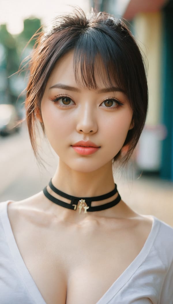 Tags: 21872187, SDXL
{"3": {"inputs": {"seed": 306806879829760, "steps": 64, "cfg": 7.81, "sampler_name": "dpmpp_2m", "scheduler": "karras", "denoise": 1.0, "model": ["27", 0], "positive": ["6", 0], "negative": ["7", 0], "latent_image": ["5", 0]}, "class_type": "KSampler"}, "4": {"inputs": {"ckpt_name": "juggernautxl.safetensors"}, "class_type": "CheckpointLoaderSimple"}, "5": {"inputs": {"width": 768, "height": 1344, "batch_size": 1}, "class_type": "EmptyLatentImage"}, "6": {"inputs": {"text": "28 year old girl, (ukrainian:1.05), (taiwanese:1.09), (double eyelids:1.12), (slim:0.99), (pale skin:0.95), (beautiful eyes:1.06), (sexy lips:1.10), (temptress:1.04), (blush:1.08), (seductive facial expression:0.99), (seductive pose:1.07), (detailed face:0.99), (eyelashes:1.14), (idol:1.01), (cute:0.97), (in a seductive pose:1.04), (large perky breasts:1.04), (cleavage:1.01), (thigh gap:1.08), (school uniform:0.98), choker, busy street, (RAW:1.03), (textured skin:1.08), (natural looking skin:1.04), (film:1.08), (detailed skin:1.06), (skin fuzz:1.00), (soft lighting:1.08), (portra:1.06), (candid cinema:1.07)", "clip": ["27", 1]}, "class_type": "CLIPTextEncode"}, "7": {"inputs": {"text": "(worst quality:1.12), (open mouth:1.07), (watermark:1.13), (low resolution:1.13), (distorted:1.10), (bad hands:1.07), (twisted:1.06)", "clip": ["27", 1]}, "class_type": "CLIPTextEncode"}, "8": {"inputs": {"samples": ["3", 0], "vae": ["4", 2]}, "class_type": "VAEDecode"}, "25": {"inputs": {"lora_name": "nudify_xl.safetensors", "strength_model": 0.22, "strength_clip": 0.26, "model": ["4", 0], "clip": ["4", 1]}, "class_type": "LoraLoader"}, "26": {"inputs": {"lora_name": "shirtlift_SDXL_v2.safetensors", "strength_model": 0.01, "strength_clip": 0.0, "model": ["25", 0], "clip": ["25", 1]}, "class_type": "LoraLoader"}, "27": {"inputs": {"lora_name": "PerfectEyesXL.safetensors", "strength_model": 0.14, "strength_clip": 0.02, "model": ["26", 0], "clip": ["26", 1]}, "class_type": "LoraLoader"}, "30": {"inputs": {"model_name": "4x_NMKD-Superscale-SP_178000_G.pth"}, "class_type": "UpscaleModelLoader"}, "31": {"inputs": {"upscale_model": ["30", 0], "image": ["8", 0]}, "class_type": "ImageUpscaleWithModel"}, "32": {"inputs": {"upscale_method": "lanczos", "scale_by": 0.5, "image": ["31", 0]}, "class_type": "ImageScaleBy"}, "33": {"inputs": {"pixels": ["32", 0], "vae": ["4", 2]}, "class_type": "VAEEncode"}, "34": {"inputs": {"seed": 306806879829760, "steps": 64, "cfg": 7.81, "sampler_name": "dpmpp_2m", "scheduler": "karras", "denoise": 0.3, "model": ["27", 0], "positive": ["6", 0], "negative": ["7", 0], "latent_image": ["33", 0]}, "class_type": "KSampler"}, "36": {"inputs": {"samples": ["34", 0], "vae": ["4", 2]}, "class_type": "VAEDecode"}, "39": {"inputs": {"filename_prefix": "comfyapi-1715984831729", "images": ["36", 0]}, "class_type": "SaveImage"}}