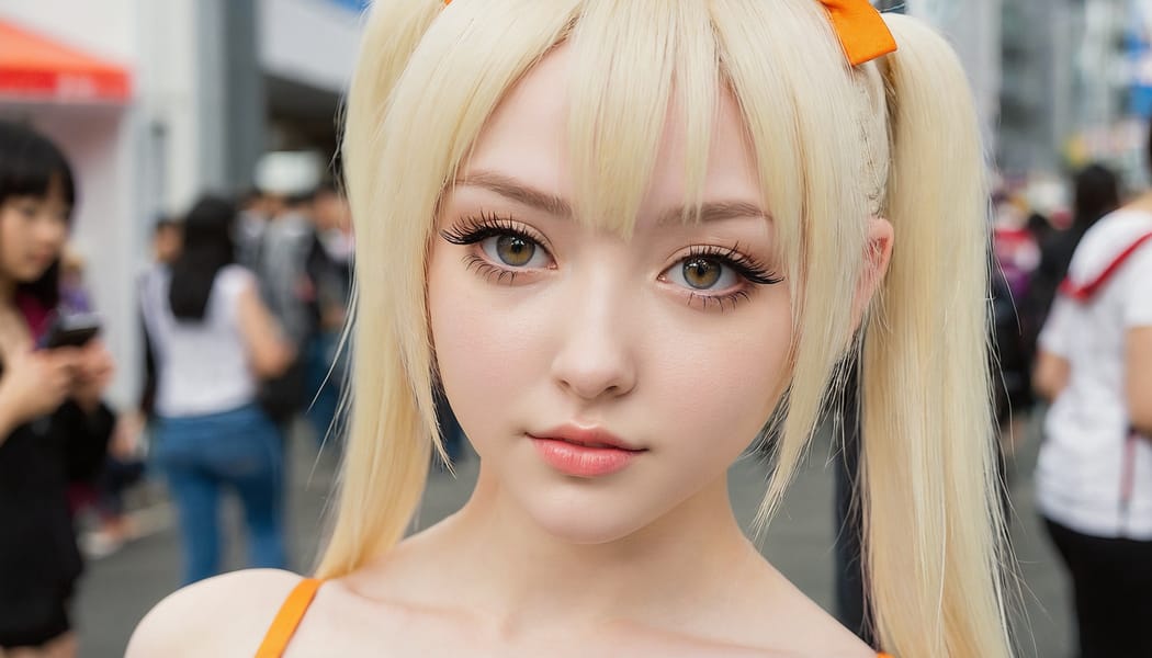 Tags: 21872187, SDXL
{"3": {"inputs": {"seed": 925258902658517, "steps": 32, "cfg": 5.81, "sampler_name": "dpmpp_2m", "scheduler": "karras", "denoise": 1.0, "model": ["27", 0], "positive": ["6", 0], "negative": ["7", 0], "latent_image": ["5", 0]}, "class_type": "KSampler"}, "4": {"inputs": {"ckpt_name": "juggernautxl.safetensors"}, "class_type": "CheckpointLoaderSimple"}, "5": {"inputs": {"width": 1344, "height": 768, "batch_size": 1}, "class_type": "EmptyLatentImage"}, "6": {"inputs": {"text": "19 year old girl, (irish:1.01), (seductive facial expression:0.95), (pale skin:1.01), (sexy lips:1.14), (eyelashes:0.99), (temptress:1.09), (slim:1.09), (blush:0.95), (detailed face:1.11), (beautiful eyes:1.13), (idol:0.98), (double eyelids:1.12), (cute:0.95), (seductive pose:1.14), (perky ass:1.08), (exposed ass:1.12), (looking back:1.06), (sexy ass:1.11), (thigh gap:1.07), (in a cosplay:1.01) at comiket posing for camera, (RAW:1.00), (film:1.05), (portra:1.02), (candid cinema:1.09), (textured skin:1.03), (soft lighting:1.08), (natural looking skin:1.01), (detailed skin:1.03), (skin fuzz:1.07)", "clip": ["27", 1]}, "class_type": "CLIPTextEncode"}, "7": {"inputs": {"text": "(distorted:1.07), (worst quality:1.05), (bad hands:1.11), (twisted:1.08), (low resolution:1.14), (open mouth:1.06), (watermark:1.14)", "clip": ["27", 1]}, "class_type": "CLIPTextEncode"}, "8": {"inputs": {"samples": ["3", 0], "vae": ["4", 2]}, "class_type": "VAEDecode"}, "25": {"inputs": {"lora_name": "nudify_xl.safetensors", "strength_model": 0.33, "strength_clip": 0.13, "model": ["4", 0], "clip": ["4", 1]}, "class_type": "LoraLoader"}, "26": {"inputs": {"lora_name": "shirtlift_SDXL_v2.safetensors", "strength_model": 0.08, "strength_clip": 0.08, "model": ["25", 0], "clip": ["25", 1]}, "class_type": "LoraLoader"}, "27": {"inputs": {"lora_name": "PerfectEyesXL.safetensors", "strength_model": 0.14, "strength_clip": 0.19, "model": ["26", 0], "clip": ["26", 1]}, "class_type": "LoraLoader"}, "30": {"inputs": {"model_name": "4x_NMKD-Superscale-SP_178000_G.pth"}, "class_type": "UpscaleModelLoader"}, "31": {"inputs": {"upscale_model": ["30", 0], "image": ["8", 0]}, "class_type": "ImageUpscaleWithModel"}, "32": {"inputs": {"upscale_method": "lanczos", "scale_by": 0.5, "image": ["31", 0]}, "class_type": "ImageScaleBy"}, "33": {"inputs": {"pixels": ["32", 0], "vae": ["4", 2]}, "class_type": "VAEEncode"}, "34": {"inputs": {"seed": 925258902658517, "steps": 32, "cfg": 5.81, "sampler_name": "dpmpp_2m", "scheduler": "karras", "denoise": 0.3, "model": ["27", 0], "positive": ["6", 0], "negative": ["7", 0], "latent_image": ["33", 0]}, "class_type": "KSampler"}, "36": {"inputs": {"samples": ["34", 0], "vae": ["4", 2]}, "class_type": "VAEDecode"}, "39": {"inputs": {"filename_prefix": "comfyapi-1714151856277", "images": ["36", 0]}, "class_type": "SaveImage"}}