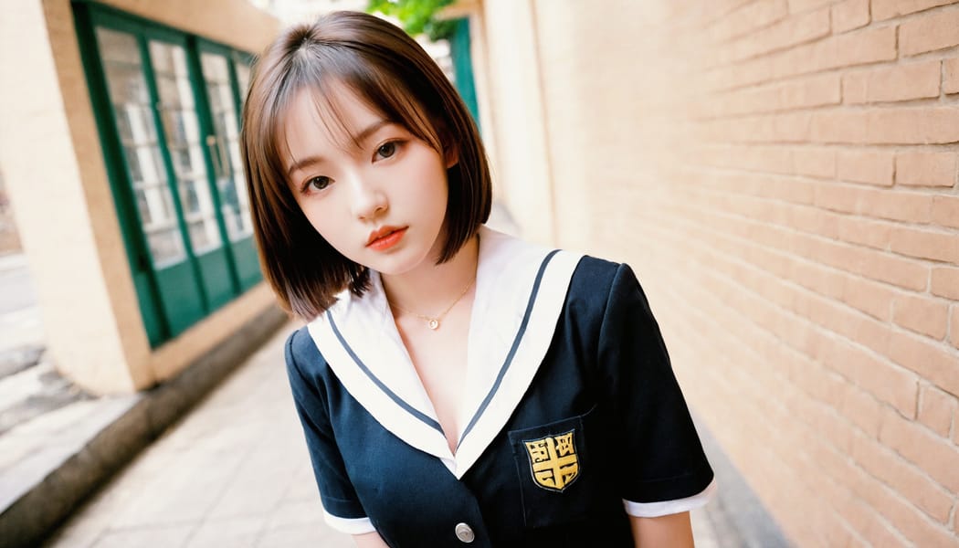 Tags: 21872187, SDXL
{"3": {"inputs": {"seed": 643471320139253, "steps": 64, "cfg": 7.62, "sampler_name": "dpmpp_2m", "scheduler": "karras", "denoise": 1.0, "model": ["27", 0], "positive": ["6", 0], "negative": ["7", 0], "latent_image": ["5", 0]}, "class_type": "KSampler"}, "4": {"inputs": {"ckpt_name": "leosamsHelloworldSDXL_helloworldSDXL32DPO.safetensors"}, "class_type": "CheckpointLoaderSimple"}, "5": {"inputs": {"width": 1344, "height": 768, "batch_size": 1}, "class_type": "EmptyLatentImage"}, "6": {"inputs": {"text": "23 year old girl, (double eyelids:1.07), (temptress:0.97), (blush:0.98), (pale skin:1.08), (cute:1.08), (idol:1.01), (sexy lips:1.03), (detailed face:1.01), (slim:1.08), (seductive pose:1.04), (beautiful eyes:1.00), (seductive facial expression:1.01), (in a seductive pose:1.14), (large perky breasts:0.95), (cleavage:1.04), (thigh gap:1.06), (school uniform:1.11), choker, busy street, (soft lighting:1.00), (RAW:1.06), (film:1.02), (portra:1.00), (detailed skin:1.08), (candid cinema:1.08), (textured skin:1.05), (skin fuzz:1.01), (natural looking skin:1.06)", "clip": ["27", 1]}, "class_type": "CLIPTextEncode"}, "7": {"inputs": {"text": "(watermark:1.08), (twisted:1.13), (worst quality:1.13), (bad hands:1.08), (distorted:1.08), (open mouth:1.06), (low resolution:1.06)", "clip": ["27", 1]}, "class_type": "CLIPTextEncode"}, "8": {"inputs": {"samples": ["3", 0], "vae": ["4", 2]}, "class_type": "VAEDecode"}, "25": {"inputs": {"lora_name": "nudify_xl.safetensors", "strength_model": 0.05, "strength_clip": 0.23, "model": ["4", 0], "clip": ["4", 1]}, "class_type": "LoraLoader"}, "26": {"inputs": {"lora_name": "shirtlift_SDXL_v2.safetensors", "strength_model": 0.04, "strength_clip": 0.05, "model": ["25", 0], "clip": ["25", 1]}, "class_type": "LoraLoader"}, "27": {"inputs": {"lora_name": "PerfectEyesXL.safetensors", "strength_model": 0.08, "strength_clip": 0.16, "model": ["26", 0], "clip": ["26", 1]}, "class_type": "LoraLoader"}, "30": {"inputs": {"model_name": "4x_NMKD-Superscale-SP_178000_G.pth"}, "class_type": "UpscaleModelLoader"}, "31": {"inputs": {"upscale_model": ["30", 0], "image": ["8", 0]}, "class_type": "ImageUpscaleWithModel"}, "32": {"inputs": {"upscale_method": "lanczos", "scale_by": 0.5, "image": ["31", 0]}, "class_type": "ImageScaleBy"}, "33": {"inputs": {"pixels": ["32", 0], "vae": ["4", 2]}, "class_type": "VAEEncode"}, "34": {"inputs": {"seed": 643471320139253, "steps": 64, "cfg": 7.62, "sampler_name": "dpmpp_2m", "scheduler": "karras", "denoise": 0.3, "model": ["27", 0], "positive": ["6", 0], "negative": ["7", 0], "latent_image": ["33", 0]}, "class_type": "KSampler"}, "36": {"inputs": {"samples": ["34", 0], "vae": ["4", 2]}, "class_type": "VAEDecode"}, "39": {"inputs": {"filename_prefix": "comfyapi-1707666396205", "images": ["36", 0]}, "class_type": "SaveImage"}}