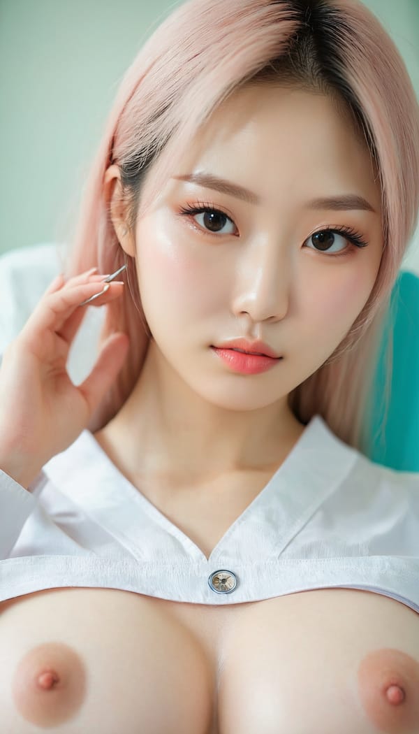 Tags: 21872187, SDXL
{"3": {"inputs": {"seed": 550090069676223, "steps": 32, "cfg": 7.05, "sampler_name": "dpmpp_2m", "scheduler": "karras", "denoise": 1.0, "model": ["27", 0], "positive": ["6", 0], "negative": ["7", 0], "latent_image": ["5", 0]}, "class_type": "KSampler"}, "4": {"inputs": {"ckpt_name": "juggernautxl.safetensors"}, "class_type": "CheckpointLoaderSimple"}, "5": {"inputs": {"width": 768, "height": 1344, "batch_size": 1}, "class_type": "EmptyLatentImage"}, "6": {"inputs": {"text": "24 year old girl, (korean:1.07), (russian:0.95), (taiwanese:1.08), (irish:1.12), (pale skin:1.04), (eyelashes:1.02), (idol:0.96), (sexy lips:1.11), (double eyelids:1.14), (seductive facial expression:1.03), (cute:1.10), (blush:1.14), (detailed face:1.13), (seductive pose:1.13), (temptress:1.04), (slim:1.03), (beautiful eyes:1.03), (in a seductive pose:1.07), (large perky breasts:0.99), (cleavage:1.08), (thigh gap:1.07), (nurse in uniform:1.00) working in a hospital ward, (natural looking skin:1.09), (detailed skin:1.02), (textured skin:1.06), (RAW:1.09), (portra:1.04), (soft lighting:1.05), (candid cinema:1.05), (film:1.09), (skin fuzz:1.06)", "clip": ["27", 1]}, "class_type": "CLIPTextEncode"}, "7": {"inputs": {"text": "(twisted:1.08), (distorted:1.05), (watermark:1.11), (bad hands:1.05), (low resolution:1.08), (open mouth:1.07), (worst quality:1.08)", "clip": ["27", 1]}, "class_type": "CLIPTextEncode"}, "8": {"inputs": {"samples": ["3", 0], "vae": ["4", 2]}, "class_type": "VAEDecode"}, "25": {"inputs": {"lora_name": "nudify_xl.safetensors", "strength_model": 0.29, "strength_clip": 0.05, "model": ["4", 0], "clip": ["4", 1]}, "class_type": "LoraLoader"}, "26": {"inputs": {"lora_name": "shirtlift_SDXL_v2.safetensors", "strength_model": 0.1, "strength_clip": 0.13, "model": ["25", 0], "clip": ["25", 1]}, "class_type": "LoraLoader"}, "27": {"inputs": {"lora_name": "PerfectEyesXL.safetensors", "strength_model": 0.16, "strength_clip": 0.04, "model": ["26", 0], "clip": ["26", 1]}, "class_type": "LoraLoader"}, "30": {"inputs": {"model_name": "4x_NMKD-Superscale-SP_178000_G.pth"}, "class_type": "UpscaleModelLoader"}, "31": {"inputs": {"upscale_model": ["30", 0], "image": ["8", 0]}, "class_type": "ImageUpscaleWithModel"}, "32": {"inputs": {"upscale_method": "lanczos", "scale_by": 0.5, "image": ["31", 0]}, "class_type": "ImageScaleBy"}, "33": {"inputs": {"pixels": ["32", 0], "vae": ["4", 2]}, "class_type": "VAEEncode"}, "34": {"inputs": {"seed": 550090069676223, "steps": 32, "cfg": 7.05, "sampler_name": "dpmpp_2m", "scheduler": "karras", "denoise": 0.3, "model": ["27", 0], "positive": ["6", 0], "negative": ["7", 0], "latent_image": ["33", 0]}, "class_type": "KSampler"}, "36": {"inputs": {"samples": ["34", 0], "vae": ["4", 2]}, "class_type": "VAEDecode"}, "39": {"inputs": {"filename_prefix": "comfyapi-1714216328895", "images": ["36", 0]}, "class_type": "SaveImage"}}