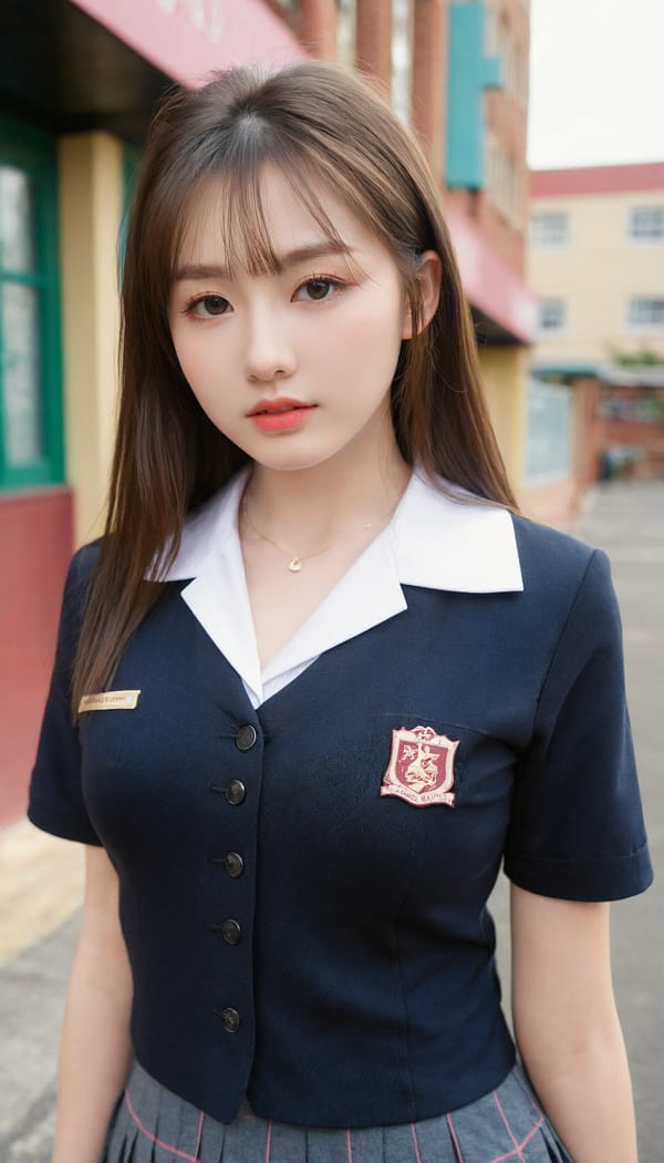 Tags: 21872187, SDXL
{"3": {"inputs": {"seed": 799946169206558, "steps": 64, "cfg": 6.65, "sampler_name": "dpmpp_2m", "scheduler": "karras", "denoise": 1.0, "model": ["27", 0], "positive": ["6", 0], "negative": ["7", 0], "latent_image": ["5", 0]}, "class_type": "KSampler"}, "4": {"inputs": {"ckpt_name": "leosamsHelloworldSDXL_helloworldSDXL32DPO.safetensors"}, "class_type": "CheckpointLoaderSimple"}, "5": {"inputs": {"width": 768, "height": 1344, "batch_size": 1}, "class_type": "EmptyLatentImage"}, "6": {"inputs": {"text": "22 year old girl, (temptress:1.01), (sexy lips:1.11), (slim:1.03), (double eyelids:1.10), (blush:1.10), (cute:0.96), (pale skin:1.08), (detailed face:1.12), (seductive pose:1.14), (eyelashes:1.12), (idol:0.98), (seductive facial expression:1.13), (in a seductive pose:0.95), (large perky breasts:1.09), (cleavage:1.07), (thigh gap:0.95), (school uniform:1.14), choker, busy street, (skin fuzz:1.00), (RAW:1.05), (candid cinema:1.09), (detailed skin:1.06), (soft lighting:1.06), (film:1.07), (textured skin:1.00), (portra:1.05), (natural looking skin:1.01)", "clip": ["27", 1]}, "class_type": "CLIPTextEncode"}, "7": {"inputs": {"text": "(twisted:1.12), (distorted:1.14), (bad hands:1.07), (open mouth:1.13), (worst quality:1.13), (low resolution:1.09), (watermark:1.13)", "clip": ["27", 1]}, "class_type": "CLIPTextEncode"}, "8": {"inputs": {"samples": ["3", 0], "vae": ["4", 2]}, "class_type": "VAEDecode"}, "25": {"inputs": {"lora_name": "nudify_xl.safetensors", "strength_model": 0.32, "strength_clip": 0.23, "model": ["4", 0], "clip": ["4", 1]}, "class_type": "LoraLoader"}, "26": {"inputs": {"lora_name": "shirtlift_SDXL_v2.safetensors", "strength_model": 0.09, "strength_clip": 0.04, "model": ["25", 0], "clip": ["25", 1]}, "class_type": "LoraLoader"}, "27": {"inputs": {"lora_name": "PerfectEyesXL.safetensors", "strength_model": 0.03, "strength_clip": 0.14, "model": ["26", 0], "clip": ["26", 1]}, "class_type": "LoraLoader"}, "30": {"inputs": {"model_name": "4x_NMKD-Superscale-SP_178000_G.pth"}, "class_type": "UpscaleModelLoader"}, "31": {"inputs": {"upscale_model": ["30", 0], "image": ["8", 0]}, "class_type": "ImageUpscaleWithModel"}, "32": {"inputs": {"upscale_method": "lanczos", "scale_by": 0.5, "image": ["31", 0]}, "class_type": "ImageScaleBy"}, "33": {"inputs": {"pixels": ["32", 0], "vae": ["4", 2]}, "class_type": "VAEEncode"}, "34": {"inputs": {"seed": 799946169206558, "steps": 64, "cfg": 6.65, "sampler_name": "dpmpp_2m", "scheduler": "karras", "denoise": 0.3, "model": ["27", 0], "positive": ["6", 0], "negative": ["7", 0], "latent_image": ["33", 0]}, "class_type": "KSampler"}, "36": {"inputs": {"samples": ["34", 0], "vae": ["4", 2]}, "class_type": "VAEDecode"}, "39": {"inputs": {"filename_prefix": "comfyapi-1707244841858", "images": ["36", 0]}, "class_type": "SaveImage"}}