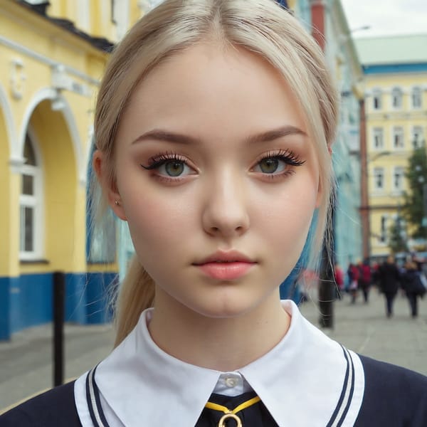 Tags: 21872187, SDXL
{"3": {"inputs": {"seed": 424921054730088, "steps": 64, "cfg": 7.5, "sampler_name": "dpmpp_2m", "scheduler": "karras", "denoise": 1.0, "model": ["27", 0], "positive": ["6", 0], "negative": ["7", 0], "latent_image": ["5", 0]}, "class_type": "KSampler"}, "4": {"inputs": {"ckpt_name": "juggernautxl.safetensors"}, "class_type": "CheckpointLoaderSimple"}, "5": {"inputs": {"width": 1024, "height": 1024, "batch_size": 1}, "class_type": "EmptyLatentImage"}, "6": {"inputs": {"text": "22 year old girl, (ukrainian:0.95), (seductive facial expression:1.05), (double eyelids:0.98), (detailed face:0.96), (temptress:0.95), (sexy lips:0.95), (idol:1.09), (beautiful eyes:1.05), (eyelashes:1.13), (slim:1.13), (seductive pose:1.04), (cute:1.11), (pale skin:1.01), (blush:1.14), (in a seductive pose:1.13), (large perky breasts:1.03), (cleavage:0.97), (thigh gap:1.14), (school uniform:1.10), choker, busy street, (film:1.05), (candid cinema:1.06), (soft lighting:1.07), (textured skin:1.01), (natural looking skin:1.03), (detailed skin:1.02), (RAW:1.05), (portra:1.07), (skin fuzz:1.08)", "clip": ["27", 1]}, "class_type": "CLIPTextEncode"}, "7": {"inputs": {"text": "(distorted:1.06), (bad hands:1.08), (open mouth:1.11), (twisted:1.09), (low resolution:1.12), (worst quality:1.10), (watermark:1.09)", "clip": ["27", 1]}, "class_type": "CLIPTextEncode"}, "8": {"inputs": {"samples": ["3", 0], "vae": ["4", 2]}, "class_type": "VAEDecode"}, "25": {"inputs": {"lora_name": "nudify_xl.safetensors", "strength_model": 0.11, "strength_clip": 0.08, "model": ["4", 0], "clip": ["4", 1]}, "class_type": "LoraLoader"}, "26": {"inputs": {"lora_name": "shirtlift_SDXL_v2.safetensors", "strength_model": 0.08, "strength_clip": 0.16, "model": ["25", 0], "clip": ["25", 1]}, "class_type": "LoraLoader"}, "27": {"inputs": {"lora_name": "PerfectEyesXL.safetensors", "strength_model": 0.14, "strength_clip": 0.05, "model": ["26", 0], "clip": ["26", 1]}, "class_type": "LoraLoader"}, "30": {"inputs": {"model_name": "4x_NMKD-Superscale-SP_178000_G.pth"}, "class_type": "UpscaleModelLoader"}, "31": {"inputs": {"upscale_model": ["30", 0], "image": ["8", 0]}, "class_type": "ImageUpscaleWithModel"}, "32": {"inputs": {"upscale_method": "lanczos", "scale_by": 0.5, "image": ["31", 0]}, "class_type": "ImageScaleBy"}, "33": {"inputs": {"pixels": ["32", 0], "vae": ["4", 2]}, "class_type": "VAEEncode"}, "34": {"inputs": {"seed": 424921054730088, "steps": 64, "cfg": 7.5, "sampler_name": "dpmpp_2m", "scheduler": "karras", "denoise": 0.3, "model": ["27", 0], "positive": ["6", 0], "negative": ["7", 0], "latent_image": ["33", 0]}, "class_type": "KSampler"}, "36": {"inputs": {"samples": ["34", 0], "vae": ["4", 2]}, "class_type": "VAEDecode"}, "39": {"inputs": {"filename_prefix": "comfyapi-1716535727220", "images": ["36", 0]}, "class_type": "SaveImage"}}