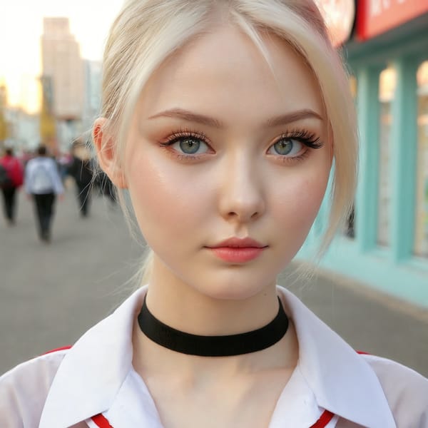 Tags: 21872187, SDXL
{"3": {"inputs": {"seed": 731734622899233, "steps": 64, "cfg": 7.41, "sampler_name": "dpmpp_2m", "scheduler": "karras", "denoise": 1.0, "model": ["27", 0], "positive": ["6", 0], "negative": ["7", 0], "latent_image": ["5", 0]}, "class_type": "KSampler"}, "4": {"inputs": {"ckpt_name": "juggernautxl.safetensors"}, "class_type": "CheckpointLoaderSimple"}, "5": {"inputs": {"width": 1024, "height": 1024, "batch_size": 1}, "class_type": "EmptyLatentImage"}, "6": {"inputs": {"text": "27 year old girl, (russian:1.06), (temptress:1.06), (detailed face:1.00), (blush:0.95), (eyelashes:1.13), (double eyelids:1.10), (pale skin:1.08), (cute:0.98), (seductive pose:1.11), (idol:1.10), (beautiful eyes:1.12), (sexy lips:0.99), (slim:1.13), (seductive facial expression:1.02), (in a seductive pose:1.03), (large perky breasts:1.02), (cleavage:0.96), (thigh gap:1.10), (school uniform:1.05), choker, busy street, (film:1.02), (soft lighting:1.09), (candid cinema:1.01), (RAW:1.07), (textured skin:1.00), (natural looking skin:1.03), (detailed skin:1.07), (skin fuzz:1.00), (portra:1.03)", "clip": ["27", 1]}, "class_type": "CLIPTextEncode"}, "7": {"inputs": {"text": "(distorted:1.06), (twisted:1.09), (worst quality:1.12), (low resolution:1.05), (bad hands:1.07), (watermark:1.13), (open mouth:1.11)", "clip": ["27", 1]}, "class_type": "CLIPTextEncode"}, "8": {"inputs": {"samples": ["3", 0], "vae": ["4", 2]}, "class_type": "VAEDecode"}, "25": {"inputs": {"lora_name": "nudify_xl.safetensors", "strength_model": 0.13, "strength_clip": 0.37, "model": ["4", 0], "clip": ["4", 1]}, "class_type": "LoraLoader"}, "26": {"inputs": {"lora_name": "shirtlift_SDXL_v2.safetensors", "strength_model": 0.18, "strength_clip": 0.01, "model": ["25", 0], "clip": ["25", 1]}, "class_type": "LoraLoader"}, "27": {"inputs": {"lora_name": "PerfectEyesXL.safetensors", "strength_model": 0.16, "strength_clip": 0.07, "model": ["26", 0], "clip": ["26", 1]}, "class_type": "LoraLoader"}, "30": {"inputs": {"model_name": "4x_NMKD-Superscale-SP_178000_G.pth"}, "class_type": "UpscaleModelLoader"}, "31": {"inputs": {"upscale_model": ["30", 0], "image": ["8", 0]}, "class_type": "ImageUpscaleWithModel"}, "32": {"inputs": {"upscale_method": "lanczos", "scale_by": 0.5, "image": ["31", 0]}, "class_type": "ImageScaleBy"}, "33": {"inputs": {"pixels": ["32", 0], "vae": ["4", 2]}, "class_type": "VAEEncode"}, "34": {"inputs": {"seed": 731734622899233, "steps": 64, "cfg": 7.41, "sampler_name": "dpmpp_2m", "scheduler": "karras", "denoise": 0.3, "model": ["27", 0], "positive": ["6", 0], "negative": ["7", 0], "latent_image": ["33", 0]}, "class_type": "KSampler"}, "36": {"inputs": {"samples": ["34", 0], "vae": ["4", 2]}, "class_type": "VAEDecode"}, "39": {"inputs": {"filename_prefix": "comfyapi-1734466133370", "images": ["36", 0]}, "class_type": "SaveImage"}}