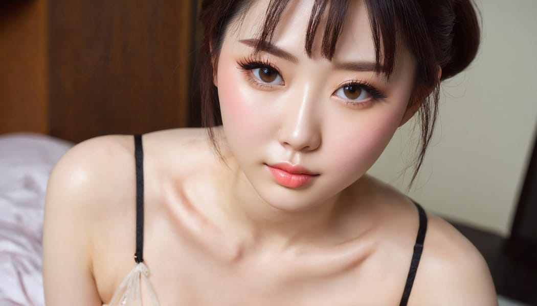 Tags: 21872187, SDXL
{"3": {"inputs": {"seed": 534548733204680, "steps": 64, "cfg": 7.76, "sampler_name": "dpmpp_2m", "scheduler": "karras", "denoise": 1.0, "model": ["27", 0], "positive": ["6", 0], "negative": ["7", 0], "latent_image": ["5", 0]}, "class_type": "KSampler"}, "4": {"inputs": {"ckpt_name": "juggernautxl.safetensors"}, "class_type": "CheckpointLoaderSimple"}, "5": {"inputs": {"width": 1344, "height": 768, "batch_size": 1}, "class_type": "EmptyLatentImage"}, "6": {"inputs": {"text": "26 year old girl, (japanese:1.12), (russian:1.03), (slim:1.01), (seductive facial expression:1.14), (temptress:1.06), (cute:1.12), (pale skin:1.10), (blush:1.13), (idol:1.09), (seductive pose:0.98), (eyelashes:0.96), (double eyelids:0.96), (sexy lips:1.14), (in a seductive pose:1.00), (large perky breasts:1.02), (cleavage:0.96), (thigh gap:1.02), (an office lady:0.98), (skin fuzz:1.09), (portra:1.02), (detailed skin:1.00), (textured skin:1.04), (soft lighting:1.03), (natural looking skin:1.00), (candid cinema:1.09), (film:1.03), (RAW:1.09)", "clip": ["27", 1]}, "class_type": "CLIPTextEncode"}, "7": {"inputs": {"text": "(bad hands:1.13), (open mouth:1.10), (worst quality:1.10), (watermark:1.12), (low resolution:1.13), (distorted:1.14), (twisted:1.07)", "clip": ["27", 1]}, "class_type": "CLIPTextEncode"}, "8": {"inputs": {"samples": ["3", 0], "vae": ["4", 2]}, "class_type": "VAEDecode"}, "25": {"inputs": {"lora_name": "nudify_xl.safetensors", "strength_model": 0.06, "strength_clip": 0.01, "model": ["4", 0], "clip": ["4", 1]}, "class_type": "LoraLoader"}, "26": {"inputs": {"lora_name": "shirtlift_SDXL_v2.safetensors", "strength_model": 0.04, "strength_clip": 0.13, "model": ["25", 0], "clip": ["25", 1]}, "class_type": "LoraLoader"}, "27": {"inputs": {"lora_name": "PerfectEyesXL.safetensors", "strength_model": 0.07, "strength_clip": 0.15, "model": ["26", 0], "clip": ["26", 1]}, "class_type": "LoraLoader"}, "30": {"inputs": {"model_name": "4x_NMKD-Superscale-SP_178000_G.pth"}, "class_type": "UpscaleModelLoader"}, "31": {"inputs": {"upscale_model": ["30", 0], "image": ["8", 0]}, "class_type": "ImageUpscaleWithModel"}, "32": {"inputs": {"upscale_method": "lanczos", "scale_by": 0.5, "image": ["31", 0]}, "class_type": "ImageScaleBy"}, "33": {"inputs": {"pixels": ["32", 0], "vae": ["4", 2]}, "class_type": "VAEEncode"}, "34": {"inputs": {"seed": 534548733204680, "steps": 64, "cfg": 7.76, "sampler_name": "dpmpp_2m", "scheduler": "karras", "denoise": 0.3, "model": ["27", 0], "positive": ["6", 0], "negative": ["7", 0], "latent_image": ["33", 0]}, "class_type": "KSampler"}, "36": {"inputs": {"samples": ["34", 0], "vae": ["4", 2]}, "class_type": "VAEDecode"}, "39": {"inputs": {"filename_prefix": "comfyapi-1728273833681", "images": ["36", 0]}, "class_type": "SaveImage"}}