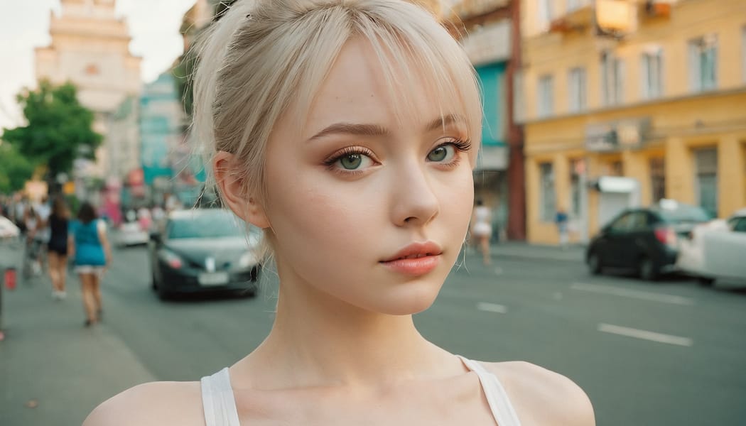 Tags: 21872187, SDXL
{"3": {"inputs": {"seed": 985559112336970, "steps": 32, "cfg": 6.1, "sampler_name": "dpmpp_2m", "scheduler": "karras", "denoise": 1.0, "model": ["27", 0], "positive": ["6", 0], "negative": ["7", 0], "latent_image": ["5", 0]}, "class_type": "KSampler"}, "4": {"inputs": {"ckpt_name": "juggernautxl.safetensors"}, "class_type": "CheckpointLoaderSimple"}, "5": {"inputs": {"width": 1344, "height": 768, "batch_size": 1}, "class_type": "EmptyLatentImage"}, "6": {"inputs": {"text": "25 year old girl, (russian:0.98), (ukrainian:0.95), (idol:1.08), (seductive pose:0.96), (cute:1.06), (double eyelids:1.06), (slim:0.97), (temptress:1.06), (beautiful eyes:0.99), (blush:1.05), (pale skin:1.13), (eyelashes:0.95), (detailed face:1.10), (sexy lips:1.04), (seductive facial expression:1.10), (perky ass:1.12), (exposed ass:1.01), (looking back:1.05), (sexy ass:1.04), (thigh gap:1.12), (white tanktop:0.97), busy street, (candid cinema:1.06), (detailed skin:1.04), (textured skin:1.07), (film:1.07), (portra:1.03), (natural looking skin:1.09), (soft lighting:1.05), (skin fuzz:1.07), (RAW:1.09)", "clip": ["27", 1]}, "class_type": "CLIPTextEncode"}, "7": {"inputs": {"text": "(watermark:1.08), (worst quality:1.06), (open mouth:1.09), (distorted:1.11), (low resolution:1.07), (bad hands:1.12), (twisted:1.07)", "clip": ["27", 1]}, "class_type": "CLIPTextEncode"}, "8": {"inputs": {"samples": ["3", 0], "vae": ["4", 2]}, "class_type": "VAEDecode"}, "25": {"inputs": {"lora_name": "nudify_xl.safetensors", "strength_model": 0.0, "strength_clip": 0.26, "model": ["4", 0], "clip": ["4", 1]}, "class_type": "LoraLoader"}, "26": {"inputs": {"lora_name": "shirtlift_SDXL_v2.safetensors", "strength_model": 0.08, "strength_clip": 0.0, "model": ["25", 0], "clip": ["25", 1]}, "class_type": "LoraLoader"}, "27": {"inputs": {"lora_name": "PerfectEyesXL.safetensors", "strength_model": 0.19, "strength_clip": 0.19, "model": ["26", 0], "clip": ["26", 1]}, "class_type": "LoraLoader"}, "30": {"inputs": {"model_name": "4x_NMKD-Superscale-SP_178000_G.pth"}, "class_type": "UpscaleModelLoader"}, "31": {"inputs": {"upscale_model": ["30", 0], "image": ["8", 0]}, "class_type": "ImageUpscaleWithModel"}, "32": {"inputs": {"upscale_method": "lanczos", "scale_by": 0.5, "image": ["31", 0]}, "class_type": "ImageScaleBy"}, "33": {"inputs": {"pixels": ["32", 0], "vae": ["4", 2]}, "class_type": "VAEEncode"}, "34": {"inputs": {"seed": 985559112336970, "steps": 32, "cfg": 6.1, "sampler_name": "dpmpp_2m", "scheduler": "karras", "denoise": 0.3, "model": ["27", 0], "positive": ["6", 0], "negative": ["7", 0], "latent_image": ["33", 0]}, "class_type": "KSampler"}, "36": {"inputs": {"samples": ["34", 0], "vae": ["4", 2]}, "class_type": "VAEDecode"}, "39": {"inputs": {"filename_prefix": "comfyapi-1725347770724", "images": ["36", 0]}, "class_type": "SaveImage"}}