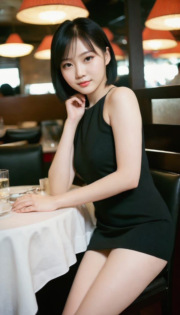 Tags: 21872187, SDXL
{"3": {"inputs": {"seed": 423031275888623, "steps": 32, "cfg": 6.55, "sampler_name": "dpmpp_2m", "scheduler": "karras", "denoise": 1.0, "model": ["27", 0], "positive": ["6", 0], "negative": ["7", 0], "latent_image": ["5", 0]}, "class_type": "KSampler"}, "4": {"inputs": {"ckpt_name": "juggernautXL_v8Rundiffusion.safetensors"}, "class_type": "CheckpointLoaderSimple"}, "5": {"inputs": {"width": 768, "height": 1344, "batch_size": 1}, "class_type": "EmptyLatentImage"}, "6": {"inputs": {"text": "25 year old girl, (taiwanese:1.10), (pale skin:1.05), (beautiful eyes:1.10), (seductive pose:1.05), (slim:1.09), (seductive facial expression:1.05), (cute:1.13), (idol:1.11), (eyelashes:1.10), (temptress:1.05), (double eyelids:1.08), (sexy lips:1.06), (blush:0.99), (perky ass:1.07), (exposed ass:1.10), (looking back:1.08), (sexy ass:1.08), (thigh gap:1.05), (wearing a little black dress:1.06) at a fine dining restaurant, (film:1.06), (portra:1.09), (RAW:1.00), (candid cinema:1.01), (detailed skin:1.08), (textured skin:1.03), (natural looking skin:1.09), (skin fuzz:1.09), (soft lighting:1.00)", "clip": ["27", 1]}, "class_type": "CLIPTextEncode"}, "7": {"inputs": {"text": "(twisted:1.06), (bad hands:1.06), (low resolution:1.08), (open mouth:1.14), (worst quality:1.05), (watermark:1.06), (distorted:1.05)", "clip": ["27", 1]}, "class_type": "CLIPTextEncode"}, "8": {"inputs": {"samples": ["3", 0], "vae": ["4", 2]}, "class_type": "VAEDecode"}, "25": {"inputs": {"lora_name": "nudify_xl.safetensors", "strength_model": 0.02, "strength_clip": 0.23, "model": ["4", 0], "clip": ["4", 1]}, "class_type": "LoraLoader"}, "26": {"inputs": {"lora_name": "shirtlift_SDXL_v2.safetensors", "strength_model": 0.13, "strength_clip": 0.01, "model": ["25", 0], "clip": ["25", 1]}, "class_type": "LoraLoader"}, "27": {"inputs": {"lora_name": "PerfectEyesXL.safetensors", "strength_model": 0.08, "strength_clip": 0.03, "model": ["26", 0], "clip": ["26", 1]}, "class_type": "LoraLoader"}, "30": {"inputs": {"model_name": "4x_NMKD-Superscale-SP_178000_G.pth"}, "class_type": "UpscaleModelLoader"}, "31": {"inputs": {"upscale_model": ["30", 0], "image": ["8", 0]}, "class_type": "ImageUpscaleWithModel"}, "32": {"inputs": {"upscale_method": "lanczos", "scale_by": 0.5, "image": ["31", 0]}, "class_type": "ImageScaleBy"}, "33": {"inputs": {"pixels": ["32", 0], "vae": ["4", 2]}, "class_type": "VAEEncode"}, "34": {"inputs": {"seed": 423031275888623, "steps": 32, "cfg": 6.55, "sampler_name": "dpmpp_2m", "scheduler": "karras", "denoise": 0.3, "model": ["27", 0], "positive": ["6", 0], "negative": ["7", 0], "latent_image": ["33", 0]}, "class_type": "KSampler"}, "36": {"inputs": {"samples": ["34", 0], "vae": ["4", 2]}, "class_type": "VAEDecode"}, "39": {"inputs": {"filename_prefix": "comfyapi-1707534718694", "images": ["36", 0]}, "class_type": "SaveImage"}}