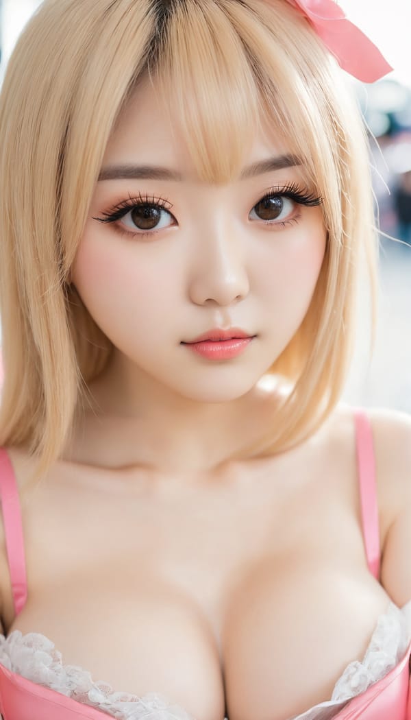 Tags: 21872187, SDXL
{"3": {"inputs": {"seed": 378915307236737, "steps": 32, "cfg": 5.42, "sampler_name": "dpmpp_2m", "scheduler": "karras", "denoise": 1.0, "model": ["27", 0], "positive": ["6", 0], "negative": ["7", 0], "latent_image": ["5", 0]}, "class_type": "KSampler"}, "4": {"inputs": {"ckpt_name": "juggernautxl.safetensors"}, "class_type": "CheckpointLoaderSimple"}, "5": {"inputs": {"width": 768, "height": 1344, "batch_size": 1}, "class_type": "EmptyLatentImage"}, "6": {"inputs": {"text": "25 year old girl, (chinese:1.06), (korean:1.11), (detailed face:1.11), (eyelashes:1.10), (beautiful eyes:0.95), (seductive facial expression:1.02), (blush:1.10), (double eyelids:1.14), (cute:1.01), (idol:1.05), (temptress:1.00), (seductive pose:1.01), (pale skin:1.14), (slim:1.04), (sexy lips:1.14), (in a seductive pose:0.95), (large perky breasts:1.01), (cleavage:1.06), (thigh gap:1.05), (in a cosplay:0.99) at comiket posing for camera, (textured skin:1.06), (candid cinema:1.07), (natural looking skin:1.01), (portra:1.09), (soft lighting:1.05), (film:1.08), (detailed skin:1.08), (RAW:1.05), (skin fuzz:1.08)", "clip": ["27", 1]}, "class_type": "CLIPTextEncode"}, "7": {"inputs": {"text": "(low resolution:1.14), (distorted:1.13), (worst quality:1.12), (twisted:1.09), (watermark:1.05), (open mouth:1.06), (bad hands:1.06)", "clip": ["27", 1]}, "class_type": "CLIPTextEncode"}, "8": {"inputs": {"samples": ["3", 0], "vae": ["4", 2]}, "class_type": "VAEDecode"}, "25": {"inputs": {"lora_name": "nudify_xl.safetensors", "strength_model": 0.29, "strength_clip": 0.11, "model": ["4", 0], "clip": ["4", 1]}, "class_type": "LoraLoader"}, "26": {"inputs": {"lora_name": "shirtlift_SDXL_v2.safetensors", "strength_model": 0.15, "strength_clip": 0.1, "model": ["25", 0], "clip": ["25", 1]}, "class_type": "LoraLoader"}, "27": {"inputs": {"lora_name": "PerfectEyesXL.safetensors", "strength_model": 0.02, "strength_clip": 0.16, "model": ["26", 0], "clip": ["26", 1]}, "class_type": "LoraLoader"}, "30": {"inputs": {"model_name": "4x_NMKD-Superscale-SP_178000_G.pth"}, "class_type": "UpscaleModelLoader"}, "31": {"inputs": {"upscale_model": ["30", 0], "image": ["8", 0]}, "class_type": "ImageUpscaleWithModel"}, "32": {"inputs": {"upscale_method": "lanczos", "scale_by": 0.5, "image": ["31", 0]}, "class_type": "ImageScaleBy"}, "33": {"inputs": {"pixels": ["32", 0], "vae": ["4", 2]}, "class_type": "VAEEncode"}, "34": {"inputs": {"seed": 378915307236737, "steps": 32, "cfg": 5.42, "sampler_name": "dpmpp_2m", "scheduler": "karras", "denoise": 0.3, "model": ["27", 0], "positive": ["6", 0], "negative": ["7", 0], "latent_image": ["33", 0]}, "class_type": "KSampler"}, "36": {"inputs": {"samples": ["34", 0], "vae": ["4", 2]}, "class_type": "VAEDecode"}, "39": {"inputs": {"filename_prefix": "comfyapi-1713658926532", "images": ["36", 0]}, "class_type": "SaveImage"}}