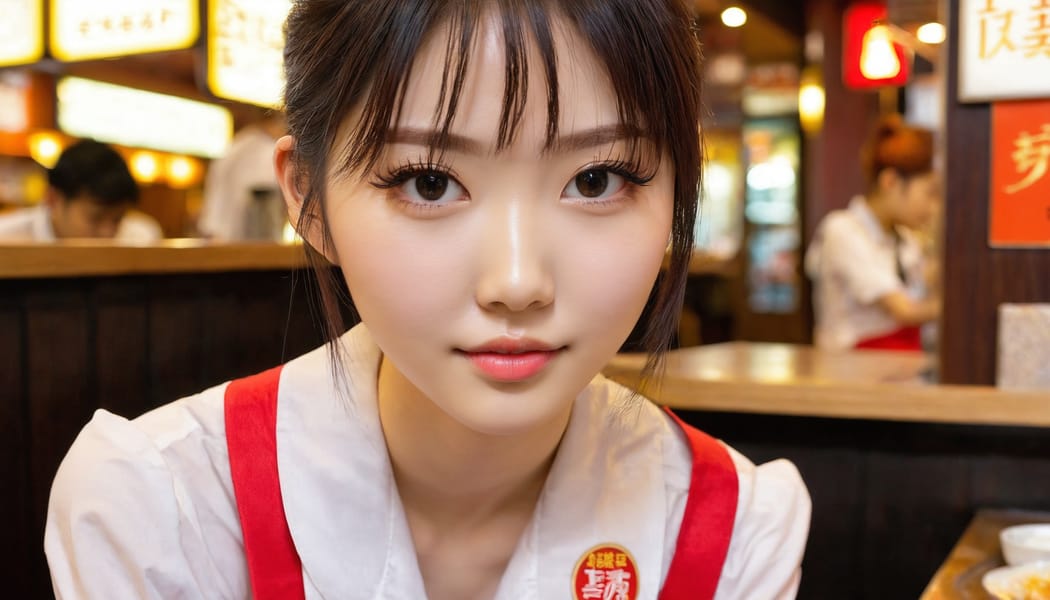 Tags: 21872187, SDXL
{"3": {"inputs": {"seed": 423850263020328, "steps": 64, "cfg": 7.88, "sampler_name": "dpmpp_2m", "scheduler": "karras", "denoise": 1.0, "model": ["27", 0], "positive": ["6", 0], "negative": ["7", 0], "latent_image": ["5", 0]}, "class_type": "KSampler"}, "4": {"inputs": {"ckpt_name": "juggernautxl.safetensors"}, "class_type": "CheckpointLoaderSimple"}, "5": {"inputs": {"width": 1344, "height": 768, "batch_size": 1}, "class_type": "EmptyLatentImage"}, "6": {"inputs": {"text": "18 year old girl, (taiwanese:1.04), (sexy lips:1.02), (eyelashes:1.01), (detailed face:1.02), (pale skin:1.02), (temptress:1.05), (slim:1.07), (idol:1.05), (double eyelids:0.99), (seductive facial expression:1.06), (beautiful eyes:1.12), (blush:0.98), (seductive pose:0.96), (cute:0.99), (in a seductive pose:1.00), (large perky breasts:0.96), (cleavage:1.04), (thigh gap:1.11), (a waitress in uniform:0.99) working at a restaurant, (soft lighting:1.04), (skin fuzz:1.04), (detailed skin:1.09), (RAW:1.06), (natural looking skin:1.08), (textured skin:1.06), (film:1.04), (candid cinema:1.08)", "clip": ["27", 1]}, "class_type": "CLIPTextEncode"}, "7": {"inputs": {"text": "(worst quality:1.06), (bad hands:1.07), (watermark:1.14), (distorted:1.07), (open mouth:1.10), (low resolution:1.08)", "clip": ["27", 1]}, "class_type": "CLIPTextEncode"}, "8": {"inputs": {"samples": ["3", 0], "vae": ["4", 2]}, "class_type": "VAEDecode"}, "25": {"inputs": {"lora_name": "nudify_xl.safetensors", "strength_model": 0.26, "strength_clip": 0.31, "model": ["4", 0], "clip": ["4", 1]}, "class_type": "LoraLoader"}, "26": {"inputs": {"lora_name": "shirtlift_SDXL_v2.safetensors", "strength_model": 0.01, "strength_clip": 0.04, "model": ["25", 0], "clip": ["25", 1]}, "class_type": "LoraLoader"}, "27": {"inputs": {"lora_name": "PerfectEyesXL.safetensors", "strength_model": 0.01, "strength_clip": 0.16, "model": ["26", 0], "clip": ["26", 1]}, "class_type": "LoraLoader"}, "30": {"inputs": {"model_name": "4x_NMKD-Superscale-SP_178000_G.pth"}, "class_type": "UpscaleModelLoader"}, "31": {"inputs": {"upscale_model": ["30", 0], "image": ["8", 0]}, "class_type": "ImageUpscaleWithModel"}, "32": {"inputs": {"upscale_method": "lanczos", "scale_by": 0.5, "image": ["31", 0]}, "class_type": "ImageScaleBy"}, "33": {"inputs": {"pixels": ["32", 0], "vae": ["4", 2]}, "class_type": "VAEEncode"}, "34": {"inputs": {"seed": 423850263020328, "steps": 64, "cfg": 7.88, "sampler_name": "dpmpp_2m", "scheduler": "karras", "denoise": 0.3, "model": ["27", 0], "positive": ["6", 0], "negative": ["7", 0], "latent_image": ["33", 0]}, "class_type": "KSampler"}, "36": {"inputs": {"samples": ["34", 0], "vae": ["4", 2]}, "class_type": "VAEDecode"}, "39": {"inputs": {"filename_prefix": "comfyapi-1727075887241", "images": ["36", 0]}, "class_type": "SaveImage"}}