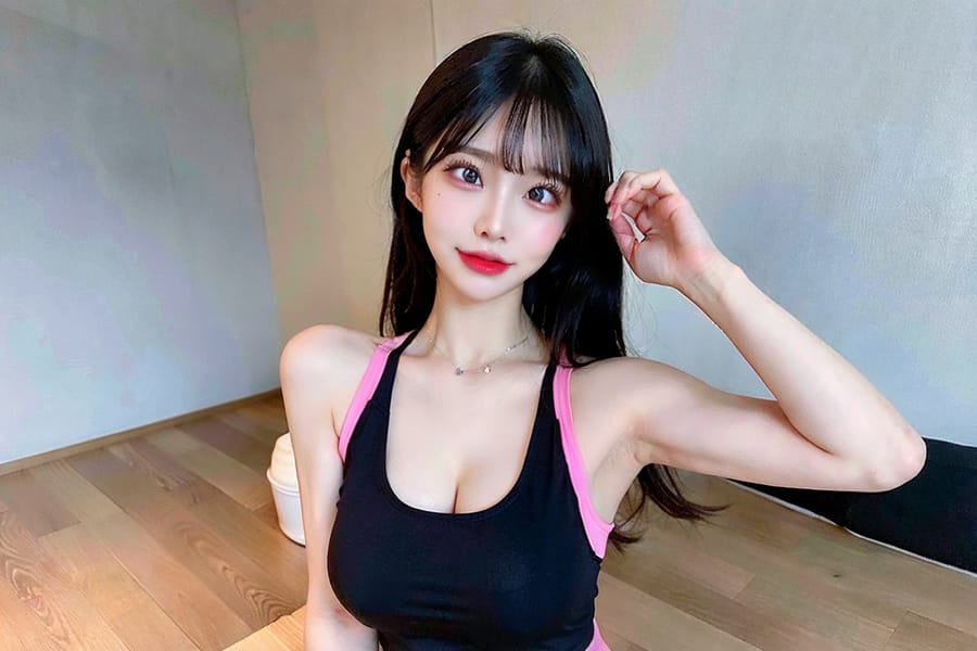 Tags: 21872187
<lora:JapaneseDollLikeness_v15:0.63>, <lora:koreanDollLikeness:0.77>, <lora:taiwanDollLikeness_v20:0.24>, (russian:0.95), (gym outfit:0.98), gym, <lora:ahegao-x-v4:0.50>, ahegao face, pleasure, extremely detailed eyes, extremely detailed face, (photorealistic:0.96), seductive smile, eyelashes, perky breasts, full body portrait, 4K, RAW, best quality, tall, (long slim legs:1.07), delicate and beautiful girl, solo, (dramatic:1.13)
Negative prompt: sketches, paintings, black and white, disfigured, (worst quality:2.12)
Steps: 48, Sampler: DPM++ 2M Karras, CFG scale: 6.16, Seed: 1824190940, Size: 768x512, Model hash: fc2511737a, Model: chilloutmix_NiPrunedFp32Fix, Seed resize from: -1x-1, Denoising strength: 0.3, Version: v1.2.1, Hires upscale: 2.0, Hires steps: 32, Hires upscaler: ESRGAN_4x