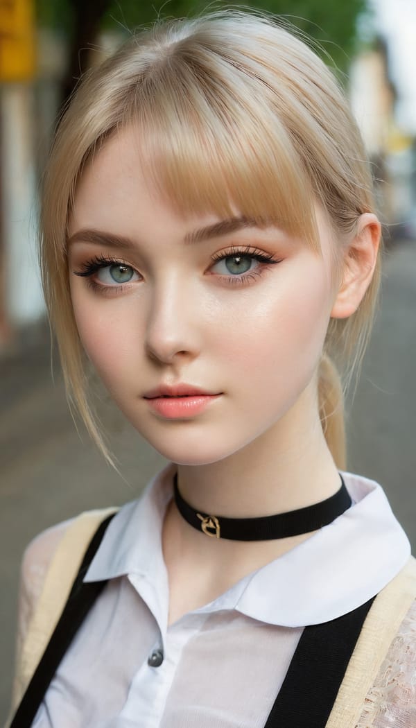 Tags: 21872187, SDXL
{"3": {"inputs": {"seed": 481747127702444, "steps": 32, "cfg": 5.7, "sampler_name": "dpmpp_2m", "scheduler": "karras", "denoise": 1.0, "model": ["27", 0], "positive": ["6", 0], "negative": ["7", 0], "latent_image": ["5", 0]}, "class_type": "KSampler"}, "4": {"inputs": {"ckpt_name": "juggernautxl.safetensors"}, "class_type": "CheckpointLoaderSimple"}, "5": {"inputs": {"width": 768, "height": 1344, "batch_size": 1}, "class_type": "EmptyLatentImage"}, "6": {"inputs": {"text": "20 year old girl, (russian:1.03), (irish:1.03), (beautiful eyes:1.03), (blush:1.00), (slim:0.95), (idol:1.08), (cute:0.99), (pale skin:1.04), (seductive facial expression:0.99), (seductive pose:1.10), (eyelashes:1.02), (detailed face:1.10), (sexy lips:1.10), (double eyelids:1.06), (temptress:1.03), (in a seductive pose:1.07), (large perky breasts:1.06), (cleavage:1.10), (thigh gap:1.07), (school uniform:1.08), choker, busy street, (soft lighting:1.02), (natural looking skin:1.08), (RAW:1.01), (film:1.01), (textured skin:1.08), (skin fuzz:1.06), (candid cinema:1.07), (portra:1.01), (detailed skin:1.03)", "clip": ["27", 1]}, "class_type": "CLIPTextEncode"}, "7": {"inputs": {"text": "(distorted:1.11), (watermark:1.09), (twisted:1.12), (worst quality:1.08), (low resolution:1.10), (open mouth:1.13), (bad hands:1.11)", "clip": ["27", 1]}, "class_type": "CLIPTextEncode"}, "8": {"inputs": {"samples": ["3", 0], "vae": ["4", 2]}, "class_type": "VAEDecode"}, "25": {"inputs": {"lora_name": "nudify_xl.safetensors", "strength_model": 0.24, "strength_clip": 0.08, "model": ["4", 0], "clip": ["4", 1]}, "class_type": "LoraLoader"}, "26": {"inputs": {"lora_name": "shirtlift_SDXL_v2.safetensors", "strength_model": 0.16, "strength_clip": 0.08, "model": ["25", 0], "clip": ["25", 1]}, "class_type": "LoraLoader"}, "27": {"inputs": {"lora_name": "PerfectEyesXL.safetensors", "strength_model": 0.19, "strength_clip": 0.07, "model": ["26", 0], "clip": ["26", 1]}, "class_type": "LoraLoader"}, "30": {"inputs": {"model_name": "4x_NMKD-Superscale-SP_178000_G.pth"}, "class_type": "UpscaleModelLoader"}, "31": {"inputs": {"upscale_model": ["30", 0], "image": ["8", 0]}, "class_type": "ImageUpscaleWithModel"}, "32": {"inputs": {"upscale_method": "lanczos", "scale_by": 0.5, "image": ["31", 0]}, "class_type": "ImageScaleBy"}, "33": {"inputs": {"pixels": ["32", 0], "vae": ["4", 2]}, "class_type": "VAEEncode"}, "34": {"inputs": {"seed": 481747127702444, "steps": 32, "cfg": 5.7, "sampler_name": "dpmpp_2m", "scheduler": "karras", "denoise": 0.3, "model": ["27", 0], "positive": ["6", 0], "negative": ["7", 0], "latent_image": ["33", 0]}, "class_type": "KSampler"}, "36": {"inputs": {"samples": ["34", 0], "vae": ["4", 2]}, "class_type": "VAEDecode"}, "39": {"inputs": {"filename_prefix": "comfyapi-1714764394275", "images": ["36", 0]}, "class_type": "SaveImage"}}