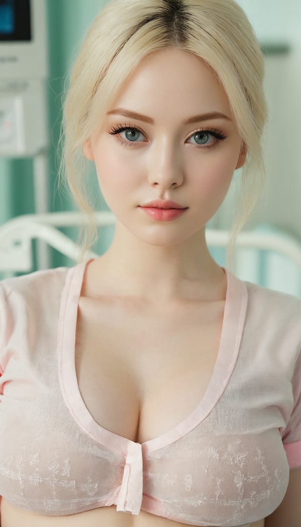 Tags: 21872187, SDXL
{"3": {"inputs": {"seed": 410969644913048, "steps": 32, "cfg": 5.14, "sampler_name": "dpmpp_2m", "scheduler": "karras", "denoise": 1.0, "model": ["27", 0], "positive": ["6", 0], "negative": ["7", 0], "latent_image": ["5", 0]}, "class_type": "KSampler"}, "4": {"inputs": {"ckpt_name": "juggernautxl.safetensors"}, "class_type": "CheckpointLoaderSimple"}, "5": {"inputs": {"width": 768, "height": 1344, "batch_size": 1}, "class_type": "EmptyLatentImage"}, "6": {"inputs": {"text": "27 year old girl, (pale skin:1.11), (detailed face:1.11), (beautiful eyes:0.96), (blush:1.02), (seductive facial expression:1.12), (slim:1.13), (seductive pose:0.98), (cute:1.02), (sexy lips:1.12), (eyelashes:1.05), (temptress:1.00), (double eyelids:1.01), (idol:0.99), (in a seductive pose:1.14), (large perky breasts:1.08), (cleavage:0.97), (thigh gap:0.97), (nurse in uniform:1.05) working in a hospital ward, (candid cinema:1.00), (textured skin:1.06), (RAW:1.06), (film:1.02), (skin fuzz:1.00), (natural looking skin:1.00), (detailed skin:1.02), (portra:1.05), (soft lighting:1.06)", "clip": ["27", 1]}, "class_type": "CLIPTextEncode"}, "7": {"inputs": {"text": "(distorted:1.09), (open mouth:1.08), (twisted:1.08), (bad hands:1.07), (low resolution:1.14), (worst quality:1.09)", "clip": ["27", 1]}, "class_type": "CLIPTextEncode"}, "8": {"inputs": {"samples": ["3", 0], "vae": ["4", 2]}, "class_type": "VAEDecode"}, "25": {"inputs": {"lora_name": "nudify_xl.safetensors", "strength_model": 0.18, "strength_clip": 0.08, "model": ["4", 0], "clip": ["4", 1]}, "class_type": "LoraLoader"}, "26": {"inputs": {"lora_name": "shirtlift_SDXL_v2.safetensors", "strength_model": 0.06, "strength_clip": 0.13, "model": ["25", 0], "clip": ["25", 1]}, "class_type": "LoraLoader"}, "27": {"inputs": {"lora_name": "PerfectEyesXL.safetensors", "strength_model": 0.12, "strength_clip": 0.19, "model": ["26", 0], "clip": ["26", 1]}, "class_type": "LoraLoader"}, "30": {"inputs": {"model_name": "4x_NMKD-Superscale-SP_178000_G.pth"}, "class_type": "UpscaleModelLoader"}, "31": {"inputs": {"upscale_model": ["30", 0], "image": ["8", 0]}, "class_type": "ImageUpscaleWithModel"}, "32": {"inputs": {"upscale_method": "lanczos", "scale_by": 0.5, "image": ["31", 0]}, "class_type": "ImageScaleBy"}, "33": {"inputs": {"pixels": ["32", 0], "vae": ["4", 2]}, "class_type": "VAEEncode"}, "34": {"inputs": {"seed": 410969644913048, "steps": 32, "cfg": 5.14, "sampler_name": "dpmpp_2m", "scheduler": "karras", "denoise": 0.3, "model": ["27", 0], "positive": ["6", 0], "negative": ["7", 0], "latent_image": ["33", 0]}, "class_type": "KSampler"}, "36": {"inputs": {"samples": ["34", 0], "vae": ["4", 2]}, "class_type": "VAEDecode"}, "39": {"inputs": {"filename_prefix": "comfyapi-1716059775752", "images": ["36", 0]}, "class_type": "SaveImage"}}