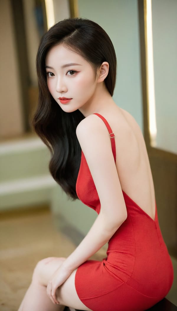 Tags: 21872187, SDXL
{"3": {"inputs": {"seed": 285333875053935, "steps": 64, "cfg": 5.43, "sampler_name": "dpmpp_2m", "scheduler": "karras", "denoise": 1.0, "model": ["27", 0], "positive": ["6", 0], "negative": ["7", 0], "latent_image": ["5", 0]}, "class_type": "KSampler"}, "4": {"inputs": {"ckpt_name": "leosamsHelloworldSDXL_helloworldSDXL32DPO.safetensors"}, "class_type": "CheckpointLoaderSimple"}, "5": {"inputs": {"width": 768, "height": 1344, "batch_size": 1}, "class_type": "EmptyLatentImage"}, "6": {"inputs": {"text": "23 year old girl, (taiwanese:1.04), (russian:1.03), (double eyelids:1.07), (slim:1.05), (sexy lips:1.10), (seductive facial expression:1.03), (beautiful eyes:1.02), (pale skin:0.97), (seductive pose:1.06), (cute:1.00), (eyelashes:1.09), (idol:1.12), (detailed face:1.00), (blush:1.08), (temptress:1.07), (perky ass:1.02), (exposed ass:0.95), (looking back:1.04), (sexy ass:1.07), (thigh gap:1.09), (wearing a low-cut red dress:1.14) at a ballroom, (portra:1.03), (soft lighting:1.07), (film:1.07), (RAW:1.06), (natural looking skin:1.09), (candid cinema:1.01), (skin fuzz:1.01), (detailed skin:1.08), (textured skin:1.06)", "clip": ["27", 1]}, "class_type": "CLIPTextEncode"}, "7": {"inputs": {"text": "(bad hands:1.05), (distorted:1.13), (worst quality:1.12), (twisted:1.10), (low resolution:1.12), (watermark:1.10), (open mouth:1.07)", "clip": ["27", 1]}, "class_type": "CLIPTextEncode"}, "8": {"inputs": {"samples": ["3", 0], "vae": ["4", 2]}, "class_type": "VAEDecode"}, "25": {"inputs": {"lora_name": "nudify_xl.safetensors", "strength_model": 0.18, "strength_clip": 0.03, "model": ["4", 0], "clip": ["4", 1]}, "class_type": "LoraLoader"}, "26": {"inputs": {"lora_name": "shirtlift_SDXL_v2.safetensors", "strength_model": 0.14, "strength_clip": 0.17, "model": ["25", 0], "clip": ["25", 1]}, "class_type": "LoraLoader"}, "27": {"inputs": {"lora_name": "PerfectEyesXL.safetensors", "strength_model": 0.05, "strength_clip": 0.12, "model": ["26", 0], "clip": ["26", 1]}, "class_type": "LoraLoader"}, "30": {"inputs": {"model_name": "4x_NMKD-Superscale-SP_178000_G.pth"}, "class_type": "UpscaleModelLoader"}, "31": {"inputs": {"upscale_model": ["30", 0], "image": ["8", 0]}, "class_type": "ImageUpscaleWithModel"}, "32": {"inputs": {"upscale_method": "lanczos", "scale_by": 0.5, "image": ["31", 0]}, "class_type": "ImageScaleBy"}, "33": {"inputs": {"pixels": ["32", 0], "vae": ["4", 2]}, "class_type": "VAEEncode"}, "34": {"inputs": {"seed": 285333875053935, "steps": 64, "cfg": 5.43, "sampler_name": "dpmpp_2m", "scheduler": "karras", "denoise": 0.3, "model": ["27", 0], "positive": ["6", 0], "negative": ["7", 0], "latent_image": ["33", 0]}, "class_type": "KSampler"}, "36": {"inputs": {"samples": ["34", 0], "vae": ["4", 2]}, "class_type": "VAEDecode"}, "39": {"inputs": {"filename_prefix": "comfyapi-1707979581043", "images": ["36", 0]}, "class_type": "SaveImage"}}