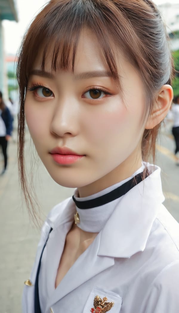 Tags: 21872187, SDXL
{"3": {"inputs": {"seed": 979474985716313, "steps": 32, "cfg": 5.75, "sampler_name": "dpmpp_2m", "scheduler": "karras", "denoise": 1.0, "model": ["27", 0], "positive": ["6", 0], "negative": ["7", 0], "latent_image": ["5", 0]}, "class_type": "KSampler"}, "4": {"inputs": {"ckpt_name": "juggernautxl.safetensors"}, "class_type": "CheckpointLoaderSimple"}, "5": {"inputs": {"width": 768, "height": 1344, "batch_size": 1}, "class_type": "EmptyLatentImage"}, "6": {"inputs": {"text": "26 year old girl, (chinese:1.05), (russian:1.04), (eyelashes:0.97), (double eyelids:1.05), (blush:1.12), (cute:1.06), (pale skin:1.11), (beautiful eyes:1.02), (temptress:1.09), (seductive facial expression:1.10), (detailed face:1.12), (sexy lips:1.11), (idol:0.99), (slim:1.00), (seductive pose:1.01), (on all fours:1.07), (spreading ass cheeks:1.02), (from behind:1.14), (backboob:1.10), (school uniform:1.10), choker, busy street, (film:1.02), (candid cinema:1.01), (detailed skin:1.02), (portra:1.05), (natural looking skin:1.07), (skin fuzz:1.09), (soft lighting:1.01), (textured skin:1.09), (RAW:1.05)", "clip": ["27", 1]}, "class_type": "CLIPTextEncode"}, "7": {"inputs": {"text": "(low resolution:1.06), (open mouth:1.10), (twisted:1.14), (bad hands:1.12), (worst quality:1.10), (watermark:1.06)", "clip": ["27", 1]}, "class_type": "CLIPTextEncode"}, "8": {"inputs": {"samples": ["3", 0], "vae": ["4", 2]}, "class_type": "VAEDecode"}, "25": {"inputs": {"lora_name": "nudify_xl.safetensors", "strength_model": 0.09, "strength_clip": 0.0, "model": ["4", 0], "clip": ["4", 1]}, "class_type": "LoraLoader"}, "26": {"inputs": {"lora_name": "shirtlift_SDXL_v2.safetensors", "strength_model": 0.19, "strength_clip": 0.04, "model": ["25", 0], "clip": ["25", 1]}, "class_type": "LoraLoader"}, "27": {"inputs": {"lora_name": "PerfectEyesXL.safetensors", "strength_model": 0.18, "strength_clip": 0.1, "model": ["26", 0], "clip": ["26", 1]}, "class_type": "LoraLoader"}, "30": {"inputs": {"model_name": "4x_NMKD-Superscale-SP_178000_G.pth"}, "class_type": "UpscaleModelLoader"}, "31": {"inputs": {"upscale_model": ["30", 0], "image": ["8", 0]}, "class_type": "ImageUpscaleWithModel"}, "32": {"inputs": {"upscale_method": "lanczos", "scale_by": 0.5, "image": ["31", 0]}, "class_type": "ImageScaleBy"}, "33": {"inputs": {"pixels": ["32", 0], "vae": ["4", 2]}, "class_type": "VAEEncode"}, "34": {"inputs": {"seed": 979474985716313, "steps": 32, "cfg": 5.75, "sampler_name": "dpmpp_2m", "scheduler": "karras", "denoise": 0.3, "model": ["27", 0], "positive": ["6", 0], "negative": ["7", 0], "latent_image": ["33", 0]}, "class_type": "KSampler"}, "36": {"inputs": {"samples": ["34", 0], "vae": ["4", 2]}, "class_type": "VAEDecode"}, "39": {"inputs": {"filename_prefix": "comfyapi-1713763541697", "images": ["36", 0]}, "class_type": "SaveImage"}}