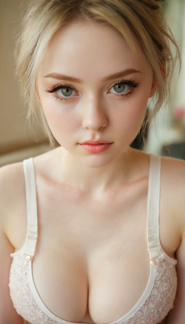 Tags: 21872187, SDXL
{"3": {"inputs": {"seed": 757641295436543, "steps": 64, "cfg": 6.06, "sampler_name": "dpmpp_2m", "scheduler": "karras", "denoise": 1.0, "model": ["27", 0], "positive": ["6", 0], "negative": ["7", 0], "latent_image": ["5", 0]}, "class_type": "KSampler"}, "4": {"inputs": {"ckpt_name": "juggernautxl.safetensors"}, "class_type": "CheckpointLoaderSimple"}, "5": {"inputs": {"width": 768, "height": 1344, "batch_size": 1}, "class_type": "EmptyLatentImage"}, "6": {"inputs": {"text": "23 year old girl, (eyelashes:1.03), (seductive pose:1.09), (pale skin:1.05), (blush:1.01), (temptress:0.97), (double eyelids:1.08), (beautiful eyes:1.03), (detailed face:0.99), (seductive facial expression:1.13), (cute:0.98), (sexy lips:1.02), (in a seductive pose:1.09), (large perky breasts:0.95), (cleavage:1.03), (thigh gap:1.07), (white tanktop:0.99), busy street, (skin fuzz:1.02), (film:1.01), (detailed skin:1.00), (textured skin:1.03), (portra:1.01), (natural looking skin:1.00), (soft lighting:1.00), (candid cinema:1.01), (RAW:1.06)", "clip": ["27", 1]}, "class_type": "CLIPTextEncode"}, "7": {"inputs": {"text": "(bad hands:1.13), (watermark:1.11), (twisted:1.05), (open mouth:1.08), (worst quality:1.09), (low resolution:1.07)", "clip": ["27", 1]}, "class_type": "CLIPTextEncode"}, "8": {"inputs": {"samples": ["3", 0], "vae": ["4", 2]}, "class_type": "VAEDecode"}, "25": {"inputs": {"lora_name": "nudify_xl.safetensors", "strength_model": 0.14, "strength_clip": 0.13, "model": ["4", 0], "clip": ["4", 1]}, "class_type": "LoraLoader"}, "26": {"inputs": {"lora_name": "shirtlift_SDXL_v2.safetensors", "strength_model": 0.0, "strength_clip": 0.14, "model": ["25", 0], "clip": ["25", 1]}, "class_type": "LoraLoader"}, "27": {"inputs": {"lora_name": "PerfectEyesXL.safetensors", "strength_model": 0.15, "strength_clip": 0.11, "model": ["26", 0], "clip": ["26", 1]}, "class_type": "LoraLoader"}, "30": {"inputs": {"model_name": "4x_NMKD-Superscale-SP_178000_G.pth"}, "class_type": "UpscaleModelLoader"}, "31": {"inputs": {"upscale_model": ["30", 0], "image": ["8", 0]}, "class_type": "ImageUpscaleWithModel"}, "32": {"inputs": {"upscale_method": "lanczos", "scale_by": 0.5, "image": ["31", 0]}, "class_type": "ImageScaleBy"}, "33": {"inputs": {"pixels": ["32", 0], "vae": ["4", 2]}, "class_type": "VAEEncode"}, "34": {"inputs": {"seed": 757641295436543, "steps": 64, "cfg": 6.06, "sampler_name": "dpmpp_2m", "scheduler": "karras", "denoise": 0.3, "model": ["27", 0], "positive": ["6", 0], "negative": ["7", 0], "latent_image": ["33", 0]}, "class_type": "KSampler"}, "36": {"inputs": {"samples": ["34", 0], "vae": ["4", 2]}, "class_type": "VAEDecode"}, "39": {"inputs": {"filename_prefix": "comfyapi-1728015913392", "images": ["36", 0]}, "class_type": "SaveImage"}}