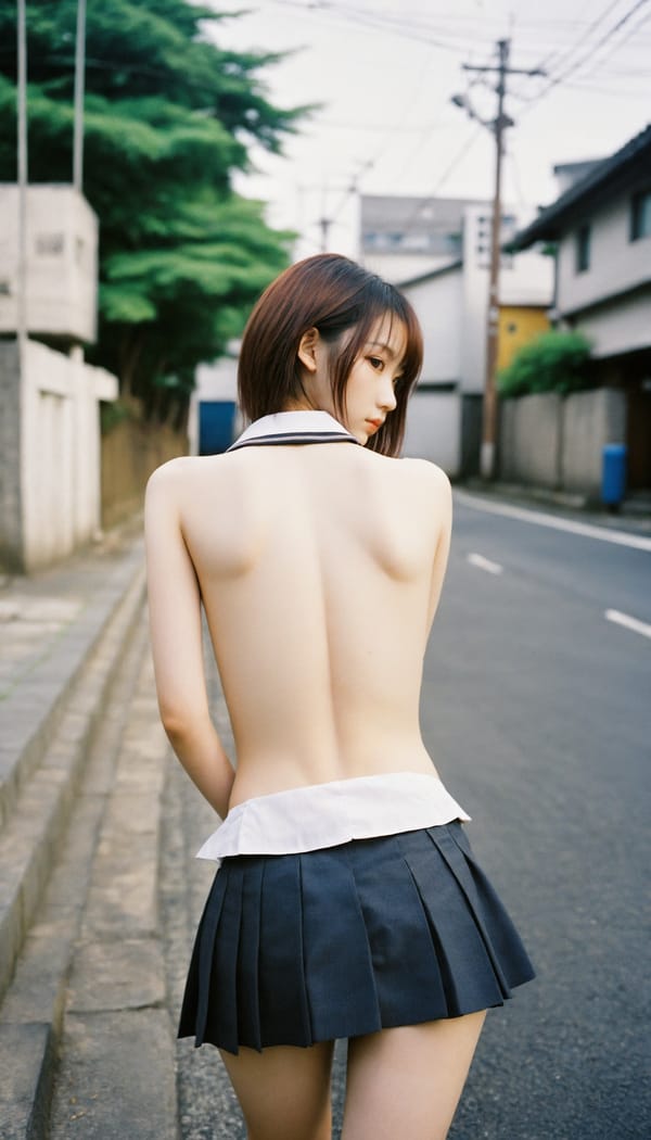 Tags: 21872187, SDXL
{"3": {"inputs": {"seed": 574221213759993, "steps": 64, "cfg": 7.54, "sampler_name": "dpmpp_2m", "scheduler": "karras", "denoise": 1.0, "model": ["27", 0], "positive": ["6", 0], "negative": ["7", 0], "latent_image": ["5", 0]}, "class_type": "KSampler"}, "4": {"inputs": {"ckpt_name": "helloworldxl.safetensors"}, "class_type": "CheckpointLoaderSimple"}, "5": {"inputs": {"width": 768, "height": 1344, "batch_size": 1}, "class_type": "EmptyLatentImage"}, "6": {"inputs": {"text": "24 year old girl, (japanese:1.03), (korean:0.97), (eyelashes:1.01), (seductive facial expression:1.06), (slim:1.12), (blush:1.13), (detailed face:1.03), (sexy lips:1.05), (beautiful eyes:1.07), (idol:0.95), (temptress:0.97), (cute:1.08), (seductive pose:0.96), (pale skin:1.07), (double eyelids:0.95), (on all fours:1.02), (spreading ass cheeks:1.01), (from behind:1.13), (backboob:1.02), (school uniform:1.07), choker, busy street, (film:1.07), (portra:1.05), (natural looking skin:1.02), (textured skin:1.04), (candid cinema:1.07), (soft lighting:1.05), (detailed skin:1.00), (RAW:1.06), (skin fuzz:1.02)", "clip": ["27", 1]}, "class_type": "CLIPTextEncode"}, "7": {"inputs": {"text": "(open mouth:1.12), (distorted:1.08), (worst quality:1.14), (low resolution:1.14), (bad hands:1.13), (watermark:1.08), (twisted:1.10)", "clip": ["27", 1]}, "class_type": "CLIPTextEncode"}, "8": {"inputs": {"samples": ["3", 0], "vae": ["4", 2]}, "class_type": "VAEDecode"}, "25": {"inputs": {"lora_name": "nudify_xl.safetensors", "strength_model": 0.18, "strength_clip": 0.25, "model": ["4", 0], "clip": ["4", 1]}, "class_type": "LoraLoader"}, "26": {"inputs": {"lora_name": "shirtlift_SDXL_v2.safetensors", "strength_model": 0.17, "strength_clip": 0.1, "model": ["25", 0], "clip": ["25", 1]}, "class_type": "LoraLoader"}, "27": {"inputs": {"lora_name": "PerfectEyesXL.safetensors", "strength_model": 0.16, "strength_clip": 0.09, "model": ["26", 0], "clip": ["26", 1]}, "class_type": "LoraLoader"}, "30": {"inputs": {"model_name": "4x_NMKD-Superscale-SP_178000_G.pth"}, "class_type": "UpscaleModelLoader"}, "31": {"inputs": {"upscale_model": ["30", 0], "image": ["8", 0]}, "class_type": "ImageUpscaleWithModel"}, "32": {"inputs": {"upscale_method": "lanczos", "scale_by": 0.5, "image": ["31", 0]}, "class_type": "ImageScaleBy"}, "33": {"inputs": {"pixels": ["32", 0], "vae": ["4", 2]}, "class_type": "VAEEncode"}, "34": {"inputs": {"seed": 574221213759993, "steps": 64, "cfg": 7.54, "sampler_name": "dpmpp_2m", "scheduler": "karras", "denoise": 0.3, "model": ["27", 0], "positive": ["6", 0], "negative": ["7", 0], "latent_image": ["33", 0]}, "class_type": "KSampler"}, "36": {"inputs": {"samples": ["34", 0], "vae": ["4", 2]}, "class_type": "VAEDecode"}, "39": {"inputs": {"filename_prefix": "comfyapi-1733626012168", "images": ["36", 0]}, "class_type": "SaveImage"}}