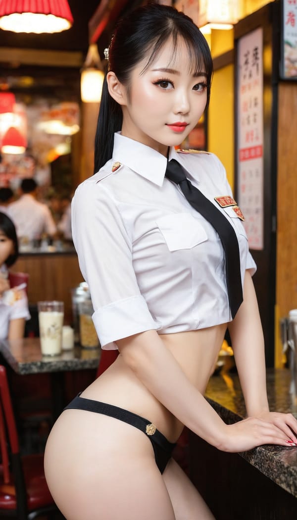 Tags: 21872187, SDXL
{"3": {"inputs": {"seed": 411397751229229, "steps": 64, "cfg": 6.95, "sampler_name": "dpmpp_2m", "scheduler": "karras", "denoise": 1.0, "model": ["27", 0], "positive": ["6", 0], "negative": ["7", 0], "latent_image": ["5", 0]}, "class_type": "KSampler"}, "4": {"inputs": {"ckpt_name": "juggernautxl.safetensors"}, "class_type": "CheckpointLoaderSimple"}, "5": {"inputs": {"width": 768, "height": 1344, "batch_size": 1}, "class_type": "EmptyLatentImage"}, "6": {"inputs": {"text": "27 year old girl, (chinese:1.05), (eyelashes:1.10), (double eyelids:1.13), (beautiful eyes:1.11), (sexy lips:0.95), (slim:0.96), (idol:1.13), (seductive pose:1.08), (pale skin:1.09), (temptress:1.11), (cute:1.00), (seductive facial expression:1.07), (perky ass:1.12), (exposed ass:1.10), (looking back:1.13), (sexy ass:1.14), (thigh gap:0.97), (a waitress in uniform:1.02) working at a restaurant, (portra:1.06), (detailed skin:1.04), (skin fuzz:1.09), (film:1.06), (candid cinema:1.09), (soft lighting:1.08), (natural looking skin:1.07), (RAW:1.08)", "clip": ["27", 1]}, "class_type": "CLIPTextEncode"}, "7": {"inputs": {"text": "(watermark:1.12), (distorted:1.11), (twisted:1.14), (worst quality:1.13), (bad hands:1.07), (open mouth:1.09), (low resolution:1.07)", "clip": ["27", 1]}, "class_type": "CLIPTextEncode"}, "8": {"inputs": {"samples": ["3", 0], "vae": ["4", 2]}, "class_type": "VAEDecode"}, "25": {"inputs": {"lora_name": "nudify_xl.safetensors", "strength_model": 0.06, "strength_clip": 0.18, "model": ["4", 0], "clip": ["4", 1]}, "class_type": "LoraLoader"}, "26": {"inputs": {"lora_name": "shirtlift_SDXL_v2.safetensors", "strength_model": 0.17, "strength_clip": 0.02, "model": ["25", 0], "clip": ["25", 1]}, "class_type": "LoraLoader"}, "27": {"inputs": {"lora_name": "PerfectEyesXL.safetensors", "strength_model": 0.02, "strength_clip": 0.19, "model": ["26", 0], "clip": ["26", 1]}, "class_type": "LoraLoader"}, "30": {"inputs": {"model_name": "4x_NMKD-Superscale-SP_178000_G.pth"}, "class_type": "UpscaleModelLoader"}, "31": {"inputs": {"upscale_model": ["30", 0], "image": ["8", 0]}, "class_type": "ImageUpscaleWithModel"}, "32": {"inputs": {"upscale_method": "lanczos", "scale_by": 0.5, "image": ["31", 0]}, "class_type": "ImageScaleBy"}, "33": {"inputs": {"pixels": ["32", 0], "vae": ["4", 2]}, "class_type": "VAEEncode"}, "34": {"inputs": {"seed": 411397751229229, "steps": 64, "cfg": 6.95, "sampler_name": "dpmpp_2m", "scheduler": "karras", "denoise": 0.3, "model": ["27", 0], "positive": ["6", 0], "negative": ["7", 0], "latent_image": ["33", 0]}, "class_type": "KSampler"}, "36": {"inputs": {"samples": ["34", 0], "vae": ["4", 2]}, "class_type": "VAEDecode"}, "39": {"inputs": {"filename_prefix": "comfyapi-1716089395907", "images": ["36", 0]}, "class_type": "SaveImage"}}