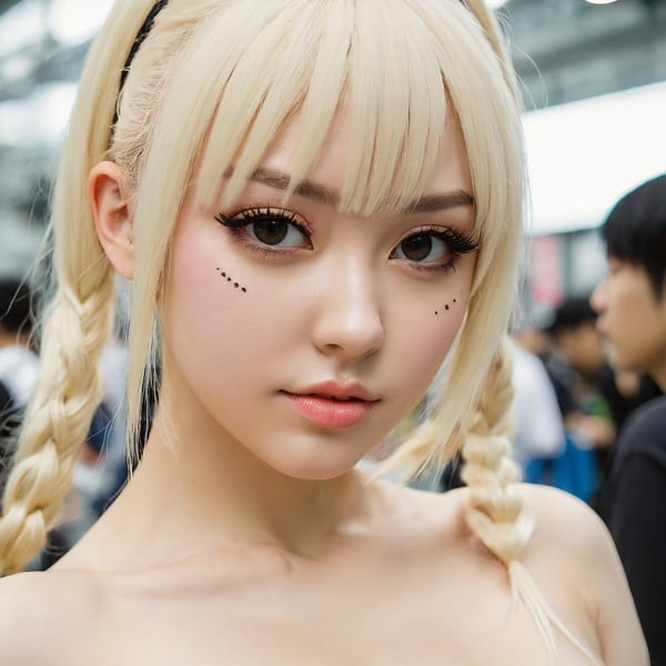 Tags: 21872187, SDXL
{"3": {"inputs": {"seed": 595324414700393, "steps": 64, "cfg": 5.35, "sampler_name": "dpmpp_2m", "scheduler": "karras", "denoise": 1.0, "model": ["27", 0], "positive": ["6", 0], "negative": ["7", 0], "latent_image": ["5", 0]}, "class_type": "KSampler"}, "4": {"inputs": {"ckpt_name": "juggernautxl.safetensors"}, "class_type": "CheckpointLoaderSimple"}, "5": {"inputs": {"width": 1024, "height": 1024, "batch_size": 1}, "class_type": "EmptyLatentImage"}, "6": {"inputs": {"text": "26 year old girl, (russian:1.11), (sexy lips:0.96), (seductive facial expression:1.04), (temptress:1.06), (pale skin:1.03), (slim:1.08), (double eyelids:0.95), (seductive pose:0.95), (cute:1.02), (blush:1.00), (eyelashes:1.04), (detailed face:0.97), (beautiful eyes:1.11), (perky ass:1.02), (exposed ass:1.12), (looking back:1.02), (sexy ass:1.01), (thigh gap:0.95), (in a cosplay:1.08) at comiket posing for camera, (textured skin:1.01), (film:1.08), (portra:1.05), (detailed skin:1.04), (skin fuzz:1.07), (natural looking skin:1.02), (soft lighting:1.04), (RAW:1.08), (candid cinema:1.06)", "clip": ["27", 1]}, "class_type": "CLIPTextEncode"}, "7": {"inputs": {"text": "(distorted:1.05), (low resolution:1.07), (worst quality:1.09), (watermark:1.09), (bad hands:1.09), (open mouth:1.11)", "clip": ["27", 1]}, "class_type": "CLIPTextEncode"}, "8": {"inputs": {"samples": ["3", 0], "vae": ["4", 2]}, "class_type": "VAEDecode"}, "25": {"inputs": {"lora_name": "nudify_xl.safetensors", "strength_model": 0.02, "strength_clip": 0.04, "model": ["4", 0], "clip": ["4", 1]}, "class_type": "LoraLoader"}, "26": {"inputs": {"lora_name": "shirtlift_SDXL_v2.safetensors", "strength_model": 0.19, "strength_clip": 0.18, "model": ["25", 0], "clip": ["25", 1]}, "class_type": "LoraLoader"}, "27": {"inputs": {"lora_name": "PerfectEyesXL.safetensors", "strength_model": 0.03, "strength_clip": 0.01, "model": ["26", 0], "clip": ["26", 1]}, "class_type": "LoraLoader"}, "30": {"inputs": {"model_name": "4x_NMKD-Superscale-SP_178000_G.pth"}, "class_type": "UpscaleModelLoader"}, "31": {"inputs": {"upscale_model": ["30", 0], "image": ["8", 0]}, "class_type": "ImageUpscaleWithModel"}, "32": {"inputs": {"upscale_method": "lanczos", "scale_by": 0.5, "image": ["31", 0]}, "class_type": "ImageScaleBy"}, "33": {"inputs": {"pixels": ["32", 0], "vae": ["4", 2]}, "class_type": "VAEEncode"}, "34": {"inputs": {"seed": 595324414700393, "steps": 64, "cfg": 5.35, "sampler_name": "dpmpp_2m", "scheduler": "karras", "denoise": 0.3, "model": ["27", 0], "positive": ["6", 0], "negative": ["7", 0], "latent_image": ["33", 0]}, "class_type": "KSampler"}, "36": {"inputs": {"samples": ["34", 0], "vae": ["4", 2]}, "class_type": "VAEDecode"}, "39": {"inputs": {"filename_prefix": "comfyapi-1735229324937", "images": ["36", 0]}, "class_type": "SaveImage"}}