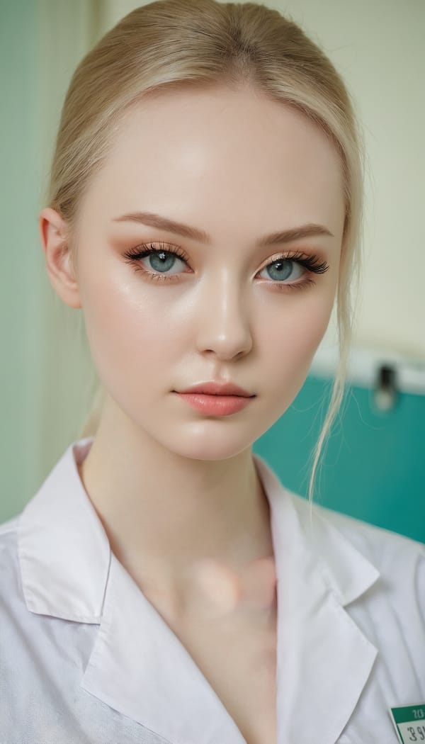 Tags: 21872187, SDXL
{"3": {"inputs": {"seed": 882140274622815, "steps": 64, "cfg": 7.03, "sampler_name": "dpmpp_2m", "scheduler": "karras", "denoise": 1.0, "model": ["27", 0], "positive": ["6", 0], "negative": ["7", 0], "latent_image": ["5", 0]}, "class_type": "KSampler"}, "4": {"inputs": {"ckpt_name": "juggernautxl.safetensors"}, "class_type": "CheckpointLoaderSimple"}, "5": {"inputs": {"width": 768, "height": 1344, "batch_size": 1}, "class_type": "EmptyLatentImage"}, "6": {"inputs": {"text": "22 year old girl, (russian:0.96), (eyelashes:1.00), (pale skin:1.11), (temptress:1.10), (blush:1.01), (slim:1.12), (sexy lips:1.07), (detailed face:1.07), (idol:1.13), (seductive pose:1.10), (beautiful eyes:1.10), (double eyelids:0.97), (in a seductive pose:0.96), (large perky breasts:1.04), (cleavage:1.00), (thigh gap:1.14), (nurse in uniform:1.03) working in a hospital ward, (textured skin:1.06), (candid cinema:1.08), (skin fuzz:1.04), (film:1.09), (soft lighting:1.04), (detailed skin:1.05), (portra:1.01), (RAW:1.01), (natural looking skin:1.09)", "clip": ["27", 1]}, "class_type": "CLIPTextEncode"}, "7": {"inputs": {"text": "(watermark:1.10), (worst quality:1.08), (distorted:1.07), (open mouth:1.09), (twisted:1.08), (bad hands:1.07), (low resolution:1.09)", "clip": ["27", 1]}, "class_type": "CLIPTextEncode"}, "8": {"inputs": {"samples": ["3", 0], "vae": ["4", 2]}, "class_type": "VAEDecode"}, "25": {"inputs": {"lora_name": "nudify_xl.safetensors", "strength_model": 0.02, "strength_clip": 0.19, "model": ["4", 0], "clip": ["4", 1]}, "class_type": "LoraLoader"}, "26": {"inputs": {"lora_name": "shirtlift_SDXL_v2.safetensors", "strength_model": 0.0, "strength_clip": 0.12, "model": ["25", 0], "clip": ["25", 1]}, "class_type": "LoraLoader"}, "27": {"inputs": {"lora_name": "PerfectEyesXL.safetensors", "strength_model": 0.11, "strength_clip": 0.14, "model": ["26", 0], "clip": ["26", 1]}, "class_type": "LoraLoader"}, "30": {"inputs": {"model_name": "4x_NMKD-Superscale-SP_178000_G.pth"}, "class_type": "UpscaleModelLoader"}, "31": {"inputs": {"upscale_model": ["30", 0], "image": ["8", 0]}, "class_type": "ImageUpscaleWithModel"}, "32": {"inputs": {"upscale_method": "lanczos", "scale_by": 0.5, "image": ["31", 0]}, "class_type": "ImageScaleBy"}, "33": {"inputs": {"pixels": ["32", 0], "vae": ["4", 2]}, "class_type": "VAEEncode"}, "34": {"inputs": {"seed": 882140274622815, "steps": 64, "cfg": 7.03, "sampler_name": "dpmpp_2m", "scheduler": "karras", "denoise": 0.3, "model": ["27", 0], "positive": ["6", 0], "negative": ["7", 0], "latent_image": ["33", 0]}, "class_type": "KSampler"}, "36": {"inputs": {"samples": ["34", 0], "vae": ["4", 2]}, "class_type": "VAEDecode"}, "39": {"inputs": {"filename_prefix": "comfyapi-1713374795081", "images": ["36", 0]}, "class_type": "SaveImage"}}