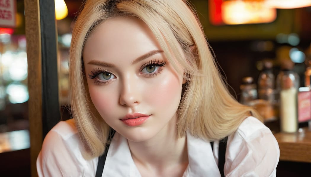 Tags: 21872187, SDXL
{"3": {"inputs": {"seed": 202419146060442, "steps": 32, "cfg": 7.35, "sampler_name": "dpmpp_2m", "scheduler": "karras", "denoise": 1.0, "model": ["27", 0], "positive": ["6", 0], "negative": ["7", 0], "latent_image": ["5", 0]}, "class_type": "KSampler"}, "4": {"inputs": {"ckpt_name": "juggernautxl.safetensors"}, "class_type": "CheckpointLoaderSimple"}, "5": {"inputs": {"width": 1344, "height": 768, "batch_size": 1}, "class_type": "EmptyLatentImage"}, "6": {"inputs": {"text": "28 year old girl, (seductive pose:0.99), (slim:1.02), (pale skin:1.10), (detailed face:1.08), (blush:0.99), (sexy lips:1.11), (seductive facial expression:1.13), (temptress:1.01), (double eyelids:1.02), (idol:1.09), (eyelashes:1.13), (cute:1.10), (beautiful eyes:1.04), (in a seductive pose:1.02), (large perky breasts:1.13), (cleavage:0.95), (thigh gap:1.13), (a waitress in uniform:1.05) working at a restaurant, (soft lighting:1.09), (film:1.03), (detailed skin:1.02), (portra:1.05), (RAW:1.04), (textured skin:1.01), (skin fuzz:1.06), (candid cinema:1.05), (natural looking skin:1.06)", "clip": ["27", 1]}, "class_type": "CLIPTextEncode"}, "7": {"inputs": {"text": "(watermark:1.13), (open mouth:1.12), (bad hands:1.10), (worst quality:1.13), (distorted:1.10), (low resolution:1.06), (twisted:1.10)", "clip": ["27", 1]}, "class_type": "CLIPTextEncode"}, "8": {"inputs": {"samples": ["3", 0], "vae": ["4", 2]}, "class_type": "VAEDecode"}, "25": {"inputs": {"lora_name": "nudify_xl.safetensors", "strength_model": 0.17, "strength_clip": 0.31, "model": ["4", 0], "clip": ["4", 1]}, "class_type": "LoraLoader"}, "26": {"inputs": {"lora_name": "shirtlift_SDXL_v2.safetensors", "strength_model": 0.06, "strength_clip": 0.04, "model": ["25", 0], "clip": ["25", 1]}, "class_type": "LoraLoader"}, "27": {"inputs": {"lora_name": "PerfectEyesXL.safetensors", "strength_model": 0.08, "strength_clip": 0.11, "model": ["26", 0], "clip": ["26", 1]}, "class_type": "LoraLoader"}, "30": {"inputs": {"model_name": "4x_NMKD-Superscale-SP_178000_G.pth"}, "class_type": "UpscaleModelLoader"}, "31": {"inputs": {"upscale_model": ["30", 0], "image": ["8", 0]}, "class_type": "ImageUpscaleWithModel"}, "32": {"inputs": {"upscale_method": "lanczos", "scale_by": 0.5, "image": ["31", 0]}, "class_type": "ImageScaleBy"}, "33": {"inputs": {"pixels": ["32", 0], "vae": ["4", 2]}, "class_type": "VAEEncode"}, "34": {"inputs": {"seed": 202419146060442, "steps": 32, "cfg": 7.35, "sampler_name": "dpmpp_2m", "scheduler": "karras", "denoise": 0.3, "model": ["27", 0], "positive": ["6", 0], "negative": ["7", 0], "latent_image": ["33", 0]}, "class_type": "KSampler"}, "36": {"inputs": {"samples": ["34", 0], "vae": ["4", 2]}, "class_type": "VAEDecode"}, "39": {"inputs": {"filename_prefix": "comfyapi-1714475969576", "images": ["36", 0]}, "class_type": "SaveImage"}}