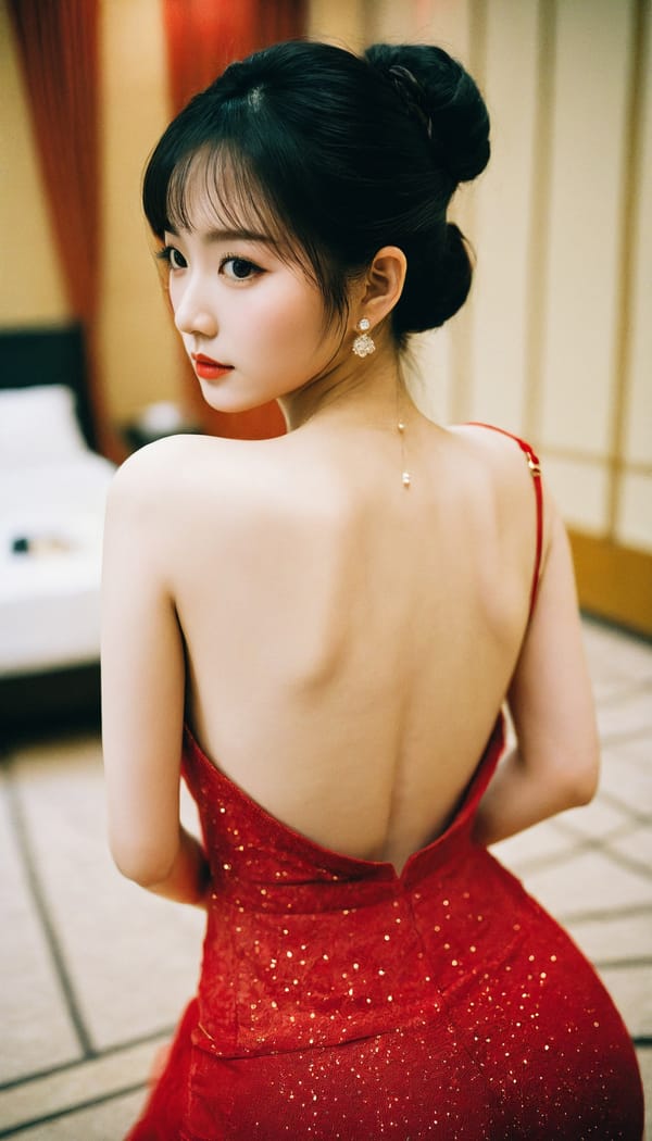 Tags: 21872187, SDXL
{"3": {"inputs": {"seed": 240183259890342, "steps": 64, "cfg": 7.4, "sampler_name": "dpmpp_2m", "scheduler": "karras", "denoise": 1.0, "model": ["27", 0], "positive": ["6", 0], "negative": ["7", 0], "latent_image": ["5", 0]}, "class_type": "KSampler"}, "4": {"inputs": {"ckpt_name": "helloworldxl.safetensors"}, "class_type": "CheckpointLoaderSimple"}, "5": {"inputs": {"width": 768, "height": 1344, "batch_size": 1}, "class_type": "EmptyLatentImage"}, "6": {"inputs": {"text": "28 year old girl, (korean:1.00), (pale skin:0.98), (blush:1.00), (slim:1.04), (idol:1.10), (sexy lips:0.99), (seductive pose:0.96), (double eyelids:1.11), (temptress:1.01), (detailed face:1.05), (beautiful eyes:1.10), (cute:1.07), (eyelashes:1.11), (on all fours:1.05), (spreading ass cheeks:1.04), (from behind:1.09), (backboob:1.00), (wearing a low-cut red dress:0.99) at a ballroom, (portra:1.04), (RAW:1.08), (textured skin:1.02), (natural looking skin:1.05), (film:1.01), (skin fuzz:1.03), (soft lighting:1.05), (candid cinema:1.08), (detailed skin:1.04)", "clip": ["27", 1]}, "class_type": "CLIPTextEncode"}, "7": {"inputs": {"text": "(twisted:1.13), (distorted:1.07), (low resolution:1.09), (worst quality:1.14), (watermark:1.05), (bad hands:1.07), (open mouth:1.14)", "clip": ["27", 1]}, "class_type": "CLIPTextEncode"}, "8": {"inputs": {"samples": ["3", 0], "vae": ["4", 2]}, "class_type": "VAEDecode"}, "25": {"inputs": {"lora_name": "nudify_xl.safetensors", "strength_model": 0.32, "strength_clip": 0.05, "model": ["4", 0], "clip": ["4", 1]}, "class_type": "LoraLoader"}, "26": {"inputs": {"lora_name": "shirtlift_SDXL_v2.safetensors", "strength_model": 0.02, "strength_clip": 0.08, "model": ["25", 0], "clip": ["25", 1]}, "class_type": "LoraLoader"}, "27": {"inputs": {"lora_name": "PerfectEyesXL.safetensors", "strength_model": 0.08, "strength_clip": 0.18, "model": ["26", 0], "clip": ["26", 1]}, "class_type": "LoraLoader"}, "30": {"inputs": {"model_name": "4x_NMKD-Superscale-SP_178000_G.pth"}, "class_type": "UpscaleModelLoader"}, "31": {"inputs": {"upscale_model": ["30", 0], "image": ["8", 0]}, "class_type": "ImageUpscaleWithModel"}, "32": {"inputs": {"upscale_method": "lanczos", "scale_by": 0.5, "image": ["31", 0]}, "class_type": "ImageScaleBy"}, "33": {"inputs": {"pixels": ["32", 0], "vae": ["4", 2]}, "class_type": "VAEEncode"}, "34": {"inputs": {"seed": 240183259890342, "steps": 64, "cfg": 7.4, "sampler_name": "dpmpp_2m", "scheduler": "karras", "denoise": 0.3, "model": ["27", 0], "positive": ["6", 0], "negative": ["7", 0], "latent_image": ["33", 0]}, "class_type": "KSampler"}, "36": {"inputs": {"samples": ["34", 0], "vae": ["4", 2]}, "class_type": "VAEDecode"}, "39": {"inputs": {"filename_prefix": "comfyapi-1725371779465", "images": ["36", 0]}, "class_type": "SaveImage"}}