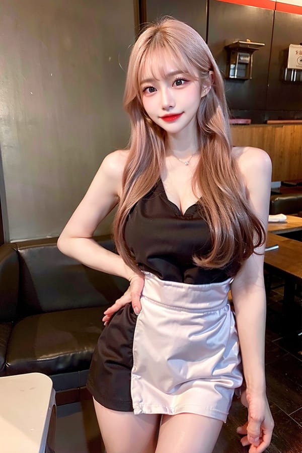 Tags: 21872187
<lora:JapaneseDollLikeness_v15:0.40>, <lora:koreanDollLikeness:0.79>, <lora:taiwanDollLikeness_v20:0.53>, <lora:YaeMiko_Test:0.69>, (waitress wearing uniform:0.95), restaurant, (seductive pose:0.95), extremely detailed face, cute, sexy lips, seductive smile, eyelashes, pale skin, textured skin, 4K, RAW, (thigh gap:1.19), blush, delicate and beautiful girl, 1girl, solo, (dramatic:1.00)
Negative prompt: drawings, paintings, anime, black and white, ugly, disfigured, (worst quality:2.15)
Steps: 32, Sampler: DPM++ 2M Karras, CFG scale: 7.1, Seed: 352355422, Size: 512x768, Model hash: fc2511737a, Model: chilloutmix_NiPrunedFp32Fix, Seed resize from: -1x-1, Denoising strength: 0.4, Version: v1.2.1, Hires upscale: 2.0, Hires steps: 16, Hires upscaler: ESRGAN_4x