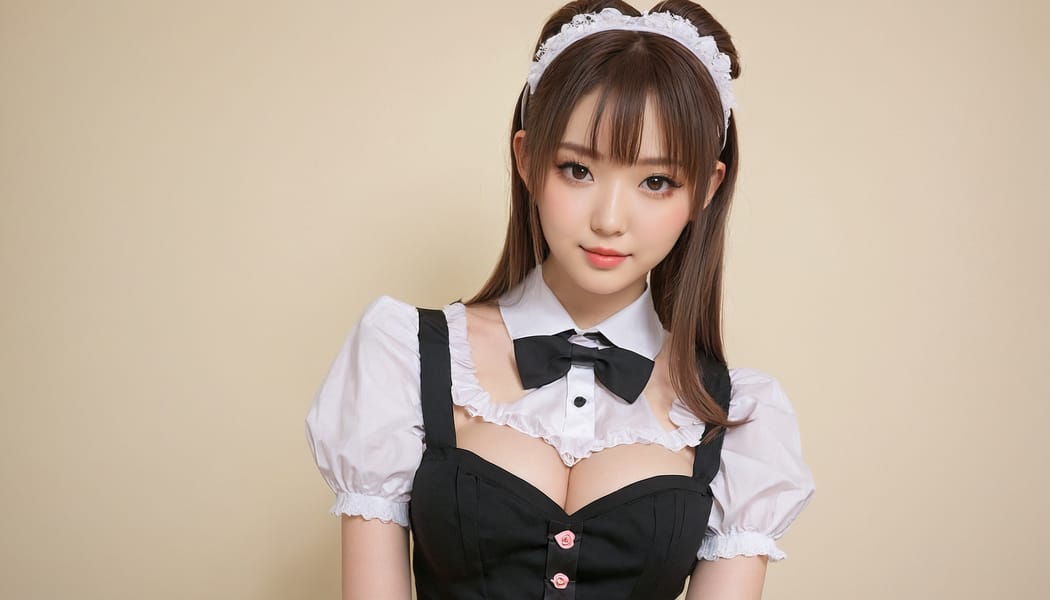 Tags: 21872187, SDXL
{"3": {"inputs": {"seed": 204608209798792, "steps": 32, "cfg": 6.34, "sampler_name": "dpmpp_2m", "scheduler": "karras", "denoise": 1.0, "model": ["27", 0], "positive": ["6", 0], "negative": ["7", 0], "latent_image": ["5", 0]}, "class_type": "KSampler"}, "4": {"inputs": {"ckpt_name": "juggernautxl.safetensors"}, "class_type": "CheckpointLoaderSimple"}, "5": {"inputs": {"width": 1344, "height": 768, "batch_size": 1}, "class_type": "EmptyLatentImage"}, "6": {"inputs": {"text": "19 year old girl, (irish:1.14), (japanese:1.08), (cute:1.06), (blush:1.06), (temptress:1.05), (seductive facial expression:0.99), (eyelashes:1.02), (idol:1.01), (double eyelids:1.07), (beautiful eyes:1.07), (seductive pose:0.99), (sexy lips:1.08), (detailed face:0.97), (pale skin:1.05), (in a seductive pose:1.14), (large perky breasts:1.05), (cleavage:1.09), (thigh gap:1.07), in a (skimpy maid costume:1.06) working at a maid cafe, choker, bowtie, headband, pleated skirt, (RAW:1.02), (portra:1.08), (skin fuzz:1.02), (film:1.04), (soft lighting:1.01), (candid cinema:1.07), (detailed skin:1.06), (textured skin:1.02), (natural looking skin:1.05)", "clip": ["27", 1]}, "class_type": "CLIPTextEncode"}, "7": {"inputs": {"text": "(open mouth:1.05), (watermark:1.11), (bad hands:1.06), (worst quality:1.13), (low resolution:1.09), (twisted:1.14), (distorted:1.09)", "clip": ["27", 1]}, "class_type": "CLIPTextEncode"}, "8": {"inputs": {"samples": ["3", 0], "vae": ["4", 2]}, "class_type": "VAEDecode"}, "25": {"inputs": {"lora_name": "nudify_xl.safetensors", "strength_model": 0.36, "strength_clip": 0.3, "model": ["4", 0], "clip": ["4", 1]}, "class_type": "LoraLoader"}, "26": {"inputs": {"lora_name": "shirtlift_SDXL_v2.safetensors", "strength_model": 0.01, "strength_clip": 0.15, "model": ["25", 0], "clip": ["25", 1]}, "class_type": "LoraLoader"}, "27": {"inputs": {"lora_name": "PerfectEyesXL.safetensors", "strength_model": 0.11, "strength_clip": 0.04, "model": ["26", 0], "clip": ["26", 1]}, "class_type": "LoraLoader"}, "30": {"inputs": {"model_name": "4x_NMKD-Superscale-SP_178000_G.pth"}, "class_type": "UpscaleModelLoader"}, "31": {"inputs": {"upscale_model": ["30", 0], "image": ["8", 0]}, "class_type": "ImageUpscaleWithModel"}, "32": {"inputs": {"upscale_method": "lanczos", "scale_by": 0.5, "image": ["31", 0]}, "class_type": "ImageScaleBy"}, "33": {"inputs": {"pixels": ["32", 0], "vae": ["4", 2]}, "class_type": "VAEEncode"}, "34": {"inputs": {"seed": 204608209798792, "steps": 32, "cfg": 6.34, "sampler_name": "dpmpp_2m", "scheduler": "karras", "denoise": 0.3, "model": ["27", 0], "positive": ["6", 0], "negative": ["7", 0], "latent_image": ["33", 0]}, "class_type": "KSampler"}, "36": {"inputs": {"samples": ["34", 0], "vae": ["4", 2]}, "class_type": "VAEDecode"}, "39": {"inputs": {"filename_prefix": "comfyapi-1731146806488", "images": ["36", 0]}, "class_type": "SaveImage"}}