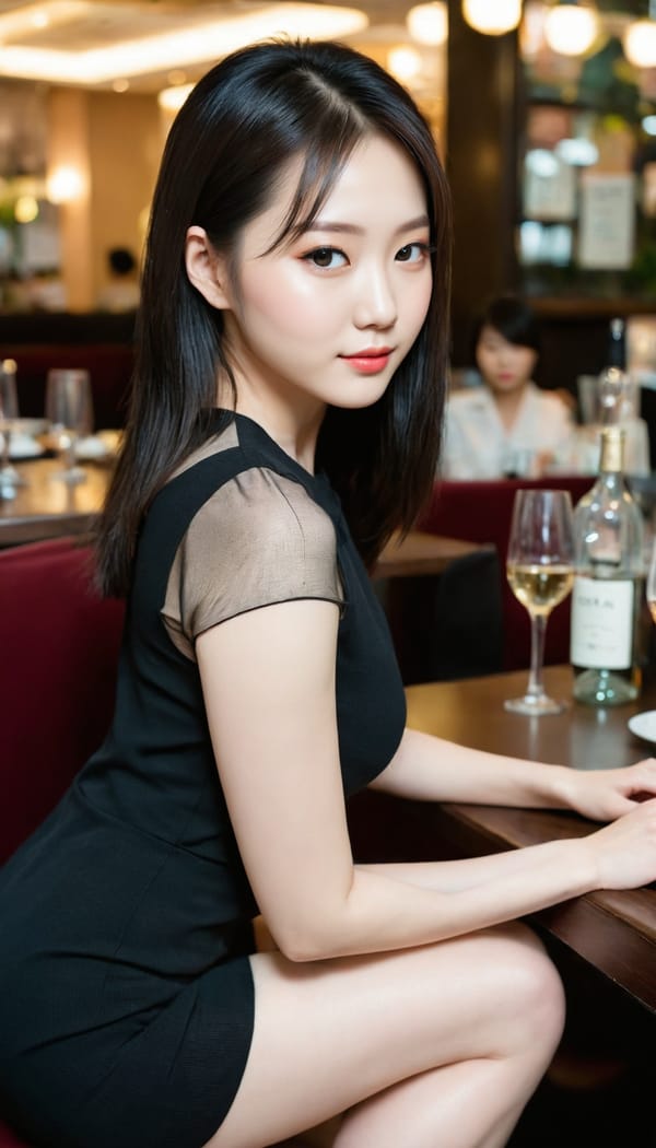 Tags: 21872187, SDXL
{"3": {"inputs": {"seed": 294084899559089, "steps": 32, "cfg": 6.92, "sampler_name": "dpmpp_2m", "scheduler": "karras", "denoise": 1.0, "model": ["27", 0], "positive": ["6", 0], "negative": ["7", 0], "latent_image": ["5", 0]}, "class_type": "KSampler"}, "4": {"inputs": {"ckpt_name": "juggernautXL_v8Rundiffusion.safetensors"}, "class_type": "CheckpointLoaderSimple"}, "5": {"inputs": {"width": 768, "height": 1344, "batch_size": 1}, "class_type": "EmptyLatentImage"}, "6": {"inputs": {"text": "27 year old girl, (korean:0.98), (ukrainian:1.06), (slim:0.99), (double eyelids:1.08), (temptress:1.13), (pale skin:0.98), (seductive facial expression:1.06), (eyelashes:1.00), (beautiful eyes:1.12), (detailed face:0.95), (sexy lips:1.10), (seductive pose:1.14), (cute:1.07), (idol:1.10), (blush:0.98), (perky ass:1.03), (exposed ass:0.95), (looking back:1.03), (sexy ass:0.95), (thigh gap:1.05), (wearing a little black dress:1.03) at a fine dining restaurant, (skin fuzz:1.05), (candid cinema:1.04), (soft lighting:1.05), (portra:1.08), (RAW:1.00), (film:1.01), (natural looking skin:1.00), (textured skin:1.02), (detailed skin:1.07)", "clip": ["27", 1]}, "class_type": "CLIPTextEncode"}, "7": {"inputs": {"text": "(distorted:1.11), (watermark:1.05), (worst quality:1.08), (twisted:1.12), (bad hands:1.05), (open mouth:1.07), (low resolution:1.07)", "clip": ["27", 1]}, "class_type": "CLIPTextEncode"}, "8": {"inputs": {"samples": ["3", 0], "vae": ["4", 2]}, "class_type": "VAEDecode"}, "25": {"inputs": {"lora_name": "nudify_xl.safetensors", "strength_model": 0.18, "strength_clip": 0.17, "model": ["4", 0], "clip": ["4", 1]}, "class_type": "LoraLoader"}, "26": {"inputs": {"lora_name": "shirtlift_SDXL_v2.safetensors", "strength_model": 0.09, "strength_clip": 0.1, "model": ["25", 0], "clip": ["25", 1]}, "class_type": "LoraLoader"}, "27": {"inputs": {"lora_name": "PerfectEyesXL.safetensors", "strength_model": 0.02, "strength_clip": 0.11, "model": ["26", 0], "clip": ["26", 1]}, "class_type": "LoraLoader"}, "30": {"inputs": {"model_name": "4x_NMKD-Superscale-SP_178000_G.pth"}, "class_type": "UpscaleModelLoader"}, "31": {"inputs": {"upscale_model": ["30", 0], "image": ["8", 0]}, "class_type": "ImageUpscaleWithModel"}, "32": {"inputs": {"upscale_method": "lanczos", "scale_by": 0.5, "image": ["31", 0]}, "class_type": "ImageScaleBy"}, "33": {"inputs": {"pixels": ["32", 0], "vae": ["4", 2]}, "class_type": "VAEEncode"}, "34": {"inputs": {"seed": 294084899559089, "steps": 32, "cfg": 6.92, "sampler_name": "dpmpp_2m", "scheduler": "karras", "denoise": 0.3, "model": ["27", 0], "positive": ["6", 0], "negative": ["7", 0], "latent_image": ["33", 0]}, "class_type": "KSampler"}, "36": {"inputs": {"samples": ["34", 0], "vae": ["4", 2]}, "class_type": "VAEDecode"}, "39": {"inputs": {"filename_prefix": "comfyapi-1708114233541", "images": ["36", 0]}, "class_type": "SaveImage"}}