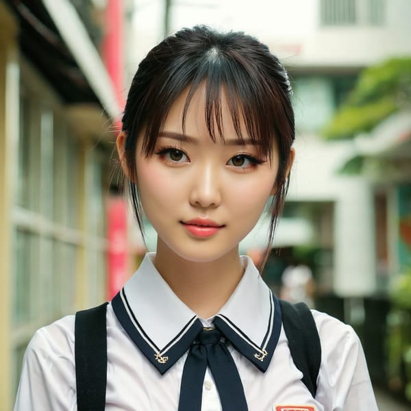 Tags: 21872187, SDXL
{"3": {"inputs": {"seed": 313806354945414, "steps": 64, "cfg": 7.78, "sampler_name": "dpmpp_2m", "scheduler": "karras", "denoise": 1.0, "model": ["27", 0], "positive": ["6", 0], "negative": ["7", 0], "latent_image": ["5", 0]}, "class_type": "KSampler"}, "4": {"inputs": {"ckpt_name": "juggernautxl.safetensors"}, "class_type": "CheckpointLoaderSimple"}, "5": {"inputs": {"width": 1024, "height": 1024, "batch_size": 1}, "class_type": "EmptyLatentImage"}, "6": {"inputs": {"text": "27 year old girl, (taiwanese:1.01), (seductive facial expression:1.03), (seductive pose:1.04), (double eyelids:0.97), (cute:1.07), (idol:1.00), (beautiful eyes:1.02), (detailed face:1.02), (eyelashes:1.07), (slim:0.99), (pale skin:1.10), (temptress:0.99), (sexy lips:1.11), (blush:1.05), (in a seductive pose:0.97), (large perky breasts:1.07), (cleavage:1.04), (thigh gap:1.03), (school uniform:1.12), choker, busy street, (film:1.09), (skin fuzz:1.09), (detailed skin:1.05), (natural looking skin:1.03), (candid cinema:1.03), (soft lighting:1.09), (portra:1.02), (RAW:1.09), (textured skin:1.04)", "clip": ["27", 1]}, "class_type": "CLIPTextEncode"}, "7": {"inputs": {"text": "(watermark:1.05), (open mouth:1.14), (worst quality:1.13), (twisted:1.06), (low resolution:1.05), (bad hands:1.06), (distorted:1.05)", "clip": ["27", 1]}, "class_type": "CLIPTextEncode"}, "8": {"inputs": {"samples": ["3", 0], "vae": ["4", 2]}, "class_type": "VAEDecode"}, "25": {"inputs": {"lora_name": "nudify_xl.safetensors", "strength_model": 0.25, "strength_clip": 0.36, "model": ["4", 0], "clip": ["4", 1]}, "class_type": "LoraLoader"}, "26": {"inputs": {"lora_name": "shirtlift_SDXL_v2.safetensors", "strength_model": 0.05, "strength_clip": 0.03, "model": ["25", 0], "clip": ["25", 1]}, "class_type": "LoraLoader"}, "27": {"inputs": {"lora_name": "PerfectEyesXL.safetensors", "strength_model": 0.18, "strength_clip": 0.03, "model": ["26", 0], "clip": ["26", 1]}, "class_type": "LoraLoader"}, "30": {"inputs": {"model_name": "4x_NMKD-Superscale-SP_178000_G.pth"}, "class_type": "UpscaleModelLoader"}, "31": {"inputs": {"upscale_model": ["30", 0], "image": ["8", 0]}, "class_type": "ImageUpscaleWithModel"}, "32": {"inputs": {"upscale_method": "lanczos", "scale_by": 0.5, "image": ["31", 0]}, "class_type": "ImageScaleBy"}, "33": {"inputs": {"pixels": ["32", 0], "vae": ["4", 2]}, "class_type": "VAEEncode"}, "34": {"inputs": {"seed": 313806354945414, "steps": 64, "cfg": 7.78, "sampler_name": "dpmpp_2m", "scheduler": "karras", "denoise": 0.3, "model": ["27", 0], "positive": ["6", 0], "negative": ["7", 0], "latent_image": ["33", 0]}, "class_type": "KSampler"}, "36": {"inputs": {"samples": ["34", 0], "vae": ["4", 2]}, "class_type": "VAEDecode"}, "39": {"inputs": {"filename_prefix": "comfyapi-1718647902358", "images": ["36", 0]}, "class_type": "SaveImage"}}