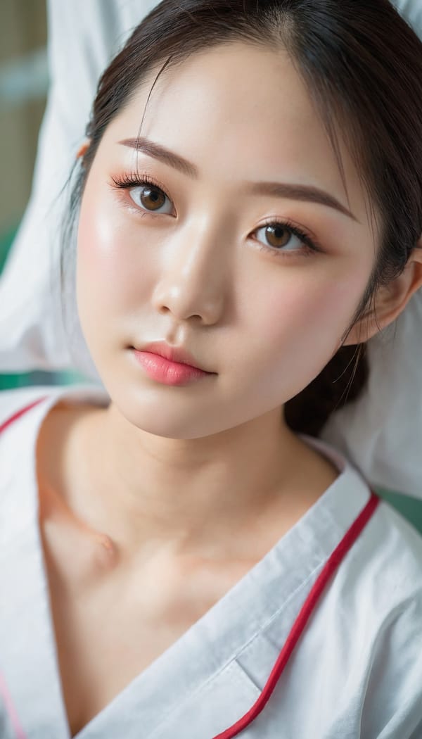 Tags: 21872187, SDXL
{"3": {"inputs": {"seed": 466619343758009, "steps": 32, "cfg": 6.2, "sampler_name": "dpmpp_2m", "scheduler": "karras", "denoise": 1.0, "model": ["27", 0], "positive": ["6", 0], "negative": ["7", 0], "latent_image": ["5", 0]}, "class_type": "KSampler"}, "4": {"inputs": {"ckpt_name": "juggernautxl.safetensors"}, "class_type": "CheckpointLoaderSimple"}, "5": {"inputs": {"width": 768, "height": 1344, "batch_size": 1}, "class_type": "EmptyLatentImage"}, "6": {"inputs": {"text": "21 year old girl, (japanese:1.13), (detailed face:0.98), (double eyelids:1.05), (beautiful eyes:0.98), (blush:1.04), (temptress:0.96), (cute:1.12), (eyelashes:0.97), (seductive pose:1.10), (pale skin:0.97), (sexy lips:1.01), (seductive facial expression:1.11), (idol:1.11), (slim:1.05), (on all fours:0.99), (spreading ass cheeks:0.99), (from behind:1.09), (backboob:1.00), (nurse in uniform:1.10) working in a hospital ward, (film:1.09), (detailed skin:1.01), (portra:1.08), (candid cinema:1.06), (RAW:1.05), (natural looking skin:1.04), (skin fuzz:1.05), (textured skin:1.07), (soft lighting:1.00)", "clip": ["27", 1]}, "class_type": "CLIPTextEncode"}, "7": {"inputs": {"text": "(distorted:1.06), (twisted:1.09), (bad hands:1.12), (open mouth:1.14), (watermark:1.05), (worst quality:1.14), (low resolution:1.10)", "clip": ["27", 1]}, "class_type": "CLIPTextEncode"}, "8": {"inputs": {"samples": ["3", 0], "vae": ["4", 2]}, "class_type": "VAEDecode"}, "25": {"inputs": {"lora_name": "nudify_xl.safetensors", "strength_model": 0.12, "strength_clip": 0.05, "model": ["4", 0], "clip": ["4", 1]}, "class_type": "LoraLoader"}, "26": {"inputs": {"lora_name": "shirtlift_SDXL_v2.safetensors", "strength_model": 0.1, "strength_clip": 0.08, "model": ["25", 0], "clip": ["25", 1]}, "class_type": "LoraLoader"}, "27": {"inputs": {"lora_name": "PerfectEyesXL.safetensors", "strength_model": 0.08, "strength_clip": 0.04, "model": ["26", 0], "clip": ["26", 1]}, "class_type": "LoraLoader"}, "30": {"inputs": {"model_name": "4x_NMKD-Superscale-SP_178000_G.pth"}, "class_type": "UpscaleModelLoader"}, "31": {"inputs": {"upscale_model": ["30", 0], "image": ["8", 0]}, "class_type": "ImageUpscaleWithModel"}, "32": {"inputs": {"upscale_method": "lanczos", "scale_by": 0.5, "image": ["31", 0]}, "class_type": "ImageScaleBy"}, "33": {"inputs": {"pixels": ["32", 0], "vae": ["4", 2]}, "class_type": "VAEEncode"}, "34": {"inputs": {"seed": 466619343758009, "steps": 32, "cfg": 6.2, "sampler_name": "dpmpp_2m", "scheduler": "karras", "denoise": 0.3, "model": ["27", 0], "positive": ["6", 0], "negative": ["7", 0], "latent_image": ["33", 0]}, "class_type": "KSampler"}, "36": {"inputs": {"samples": ["34", 0], "vae": ["4", 2]}, "class_type": "VAEDecode"}, "39": {"inputs": {"filename_prefix": "comfyapi-1724699003824", "images": ["36", 0]}, "class_type": "SaveImage"}}