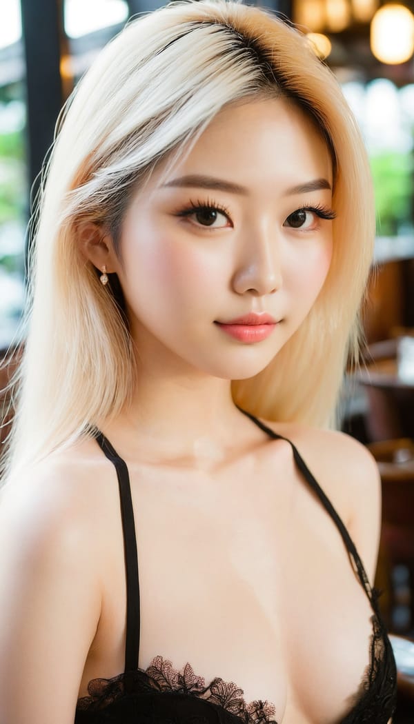 Tags: 21872187, SDXL
{"3": {"inputs": {"seed": 881803137173918, "steps": 32, "cfg": 6.26, "sampler_name": "dpmpp_2m", "scheduler": "karras", "denoise": 1.0, "model": ["27", 0], "positive": ["6", 0], "negative": ["7", 0], "latent_image": ["5", 0]}, "class_type": "KSampler"}, "4": {"inputs": {"ckpt_name": "juggernautxl.safetensors"}, "class_type": "CheckpointLoaderSimple"}, "5": {"inputs": {"width": 768, "height": 1344, "batch_size": 1}, "class_type": "EmptyLatentImage"}, "6": {"inputs": {"text": "18 year old girl, (taiwanese:1.13), (sexy lips:1.01), (beautiful eyes:1.04), (pale skin:1.05), (temptress:0.96), (blush:1.14), (detailed face:1.03), (eyelashes:1.09), (idol:1.00), (seductive pose:1.06), (double eyelids:0.96), (slim:1.09), (cute:1.09), (perky ass:1.12), (exposed ass:1.01), (looking back:1.13), (sexy ass:1.07), (thigh gap:0.97), (wearing a little black dress:1.06) at a fine dining restaurant, (textured skin:1.01), (skin fuzz:1.03), (portra:1.06), (natural looking skin:1.07), (detailed skin:1.01), (RAW:1.02), (film:1.04), (candid cinema:1.07), (soft lighting:1.08)", "clip": ["27", 1]}, "class_type": "CLIPTextEncode"}, "7": {"inputs": {"text": "(twisted:1.12), (open mouth:1.13), (distorted:1.13), (bad hands:1.11), (low resolution:1.11), (worst quality:1.11), (watermark:1.08)", "clip": ["27", 1]}, "class_type": "CLIPTextEncode"}, "8": {"inputs": {"samples": ["3", 0], "vae": ["4", 2]}, "class_type": "VAEDecode"}, "25": {"inputs": {"lora_name": "nudify_xl.safetensors", "strength_model": 0.32, "strength_clip": 0.22, "model": ["4", 0], "clip": ["4", 1]}, "class_type": "LoraLoader"}, "26": {"inputs": {"lora_name": "shirtlift_SDXL_v2.safetensors", "strength_model": 0.14, "strength_clip": 0.02, "model": ["25", 0], "clip": ["25", 1]}, "class_type": "LoraLoader"}, "27": {"inputs": {"lora_name": "PerfectEyesXL.safetensors", "strength_model": 0.15, "strength_clip": 0.14, "model": ["26", 0], "clip": ["26", 1]}, "class_type": "LoraLoader"}, "30": {"inputs": {"model_name": "4x_NMKD-Superscale-SP_178000_G.pth"}, "class_type": "UpscaleModelLoader"}, "31": {"inputs": {"upscale_model": ["30", 0], "image": ["8", 0]}, "class_type": "ImageUpscaleWithModel"}, "32": {"inputs": {"upscale_method": "lanczos", "scale_by": 0.5, "image": ["31", 0]}, "class_type": "ImageScaleBy"}, "33": {"inputs": {"pixels": ["32", 0], "vae": ["4", 2]}, "class_type": "VAEEncode"}, "34": {"inputs": {"seed": 881803137173918, "steps": 32, "cfg": 6.26, "sampler_name": "dpmpp_2m", "scheduler": "karras", "denoise": 0.3, "model": ["27", 0], "positive": ["6", 0], "negative": ["7", 0], "latent_image": ["33", 0]}, "class_type": "KSampler"}, "36": {"inputs": {"samples": ["34", 0], "vae": ["4", 2]}, "class_type": "VAEDecode"}, "39": {"inputs": {"filename_prefix": "comfyapi-1717240422753", "images": ["36", 0]}, "class_type": "SaveImage"}}