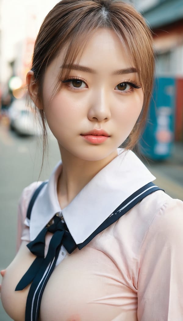 Tags: 21872187, SDXL
{"3": {"inputs": {"seed": 452851056277498, "steps": 32, "cfg": 5.89, "sampler_name": "dpmpp_2m", "scheduler": "karras", "denoise": 1.0, "model": ["27", 0], "positive": ["6", 0], "negative": ["7", 0], "latent_image": ["5", 0]}, "class_type": "KSampler"}, "4": {"inputs": {"ckpt_name": "juggernautxl.safetensors"}, "class_type": "CheckpointLoaderSimple"}, "5": {"inputs": {"width": 768, "height": 1344, "batch_size": 1}, "class_type": "EmptyLatentImage"}, "6": {"inputs": {"text": "22 year old girl, (japanese:1.05), (korean:1.13), (russian:1.09), (irish:1.10), (pale skin:0.95), (eyelashes:1.04), (sexy lips:0.95), (detailed face:0.99), (idol:1.06), (beautiful eyes:1.09), (seductive facial expression:0.97), (blush:1.09), (double eyelids:1.04), (slim:0.98), (temptress:1.11), (cute:1.10), (on all fours:0.98), (spreading ass cheeks:1.03), (from behind:1.06), (backboob:1.12), (school uniform:1.12), choker, busy street, (natural looking skin:1.04), (detailed skin:1.01), (portra:1.02), (RAW:1.08), (film:1.09), (candid cinema:1.01), (skin fuzz:1.01), (soft lighting:1.06), (textured skin:1.09)", "clip": ["27", 1]}, "class_type": "CLIPTextEncode"}, "7": {"inputs": {"text": "(worst quality:1.11), (open mouth:1.08), (twisted:1.14), (bad hands:1.10), (low resolution:1.05), (watermark:1.08), (distorted:1.10)", "clip": ["27", 1]}, "class_type": "CLIPTextEncode"}, "8": {"inputs": {"samples": ["3", 0], "vae": ["4", 2]}, "class_type": "VAEDecode"}, "25": {"inputs": {"lora_name": "nudify_xl.safetensors", "strength_model": 0.33, "strength_clip": 0.28, "model": ["4", 0], "clip": ["4", 1]}, "class_type": "LoraLoader"}, "26": {"inputs": {"lora_name": "shirtlift_SDXL_v2.safetensors", "strength_model": 0.11, "strength_clip": 0.02, "model": ["25", 0], "clip": ["25", 1]}, "class_type": "LoraLoader"}, "27": {"inputs": {"lora_name": "PerfectEyesXL.safetensors", "strength_model": 0.14, "strength_clip": 0.01, "model": ["26", 0], "clip": ["26", 1]}, "class_type": "LoraLoader"}, "30": {"inputs": {"model_name": "4x_NMKD-Superscale-SP_178000_G.pth"}, "class_type": "UpscaleModelLoader"}, "31": {"inputs": {"upscale_model": ["30", 0], "image": ["8", 0]}, "class_type": "ImageUpscaleWithModel"}, "32": {"inputs": {"upscale_method": "lanczos", "scale_by": 0.5, "image": ["31", 0]}, "class_type": "ImageScaleBy"}, "33": {"inputs": {"pixels": ["32", 0], "vae": ["4", 2]}, "class_type": "VAEEncode"}, "34": {"inputs": {"seed": 452851056277498, "steps": 32, "cfg": 5.89, "sampler_name": "dpmpp_2m", "scheduler": "karras", "denoise": 0.3, "model": ["27", 0], "positive": ["6", 0], "negative": ["7", 0], "latent_image": ["33", 0]}, "class_type": "KSampler"}, "36": {"inputs": {"samples": ["34", 0], "vae": ["4", 2]}, "class_type": "VAEDecode"}, "39": {"inputs": {"filename_prefix": "comfyapi-1732388670315", "images": ["36", 0]}, "class_type": "SaveImage"}}