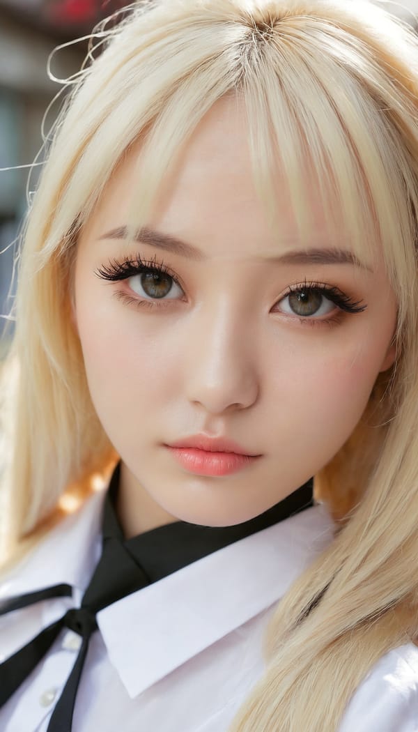 Tags: 21872187, SDXL
{"3": {"inputs": {"seed": 343604318328721, "steps": 64, "cfg": 5.32, "sampler_name": "dpmpp_2m", "scheduler": "karras", "denoise": 1.0, "model": ["27", 0], "positive": ["6", 0], "negative": ["7", 0], "latent_image": ["5", 0]}, "class_type": "KSampler"}, "4": {"inputs": {"ckpt_name": "juggernautxl.safetensors"}, "class_type": "CheckpointLoaderSimple"}, "5": {"inputs": {"width": 768, "height": 1344, "batch_size": 1}, "class_type": "EmptyLatentImage"}, "6": {"inputs": {"text": "24 year old girl, (idol:0.99), (seductive pose:1.01), (cute:1.11), (sexy lips:1.06), (temptress:1.12), (pale skin:0.98), (eyelashes:1.04), (double eyelids:1.12), (beautiful eyes:1.02), (seductive facial expression:1.01), (slim:1.14), (detailed face:0.96), (in a seductive pose:1.11), (large perky breasts:1.00), (cleavage:1.02), (thigh gap:1.06), (school uniform:1.13), choker, busy street, (textured skin:1.05), (RAW:1.02), (candid cinema:1.07), (film:1.01), (soft lighting:1.05), (portra:1.02), (skin fuzz:1.09), (detailed skin:1.09), (natural looking skin:1.09)", "clip": ["27", 1]}, "class_type": "CLIPTextEncode"}, "7": {"inputs": {"text": "(open mouth:1.07), (low resolution:1.09), (watermark:1.13), (distorted:1.09), (bad hands:1.05), (twisted:1.06), (worst quality:1.09)", "clip": ["27", 1]}, "class_type": "CLIPTextEncode"}, "8": {"inputs": {"samples": ["3", 0], "vae": ["4", 2]}, "class_type": "VAEDecode"}, "25": {"inputs": {"lora_name": "nudify_xl.safetensors", "strength_model": 0.15, "strength_clip": 0.24, "model": ["4", 0], "clip": ["4", 1]}, "class_type": "LoraLoader"}, "26": {"inputs": {"lora_name": "shirtlift_SDXL_v2.safetensors", "strength_model": 0.06, "strength_clip": 0.05, "model": ["25", 0], "clip": ["25", 1]}, "class_type": "LoraLoader"}, "27": {"inputs": {"lora_name": "PerfectEyesXL.safetensors", "strength_model": 0.03, "strength_clip": 0.17, "model": ["26", 0], "clip": ["26", 1]}, "class_type": "LoraLoader"}, "30": {"inputs": {"model_name": "4x_NMKD-Superscale-SP_178000_G.pth"}, "class_type": "UpscaleModelLoader"}, "31": {"inputs": {"upscale_model": ["30", 0], "image": ["8", 0]}, "class_type": "ImageUpscaleWithModel"}, "32": {"inputs": {"upscale_method": "lanczos", "scale_by": 0.5, "image": ["31", 0]}, "class_type": "ImageScaleBy"}, "33": {"inputs": {"pixels": ["32", 0], "vae": ["4", 2]}, "class_type": "VAEEncode"}, "34": {"inputs": {"seed": 343604318328721, "steps": 64, "cfg": 5.32, "sampler_name": "dpmpp_2m", "scheduler": "karras", "denoise": 0.3, "model": ["27", 0], "positive": ["6", 0], "negative": ["7", 0], "latent_image": ["33", 0]}, "class_type": "KSampler"}, "36": {"inputs": {"samples": ["34", 0], "vae": ["4", 2]}, "class_type": "VAEDecode"}, "39": {"inputs": {"filename_prefix": "comfyapi-1713802767376", "images": ["36", 0]}, "class_type": "SaveImage"}}