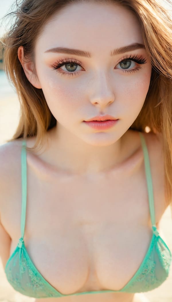 Tags: 21872187, SDXL
{"3": {"inputs": {"seed": 414789566643568, "steps": 64, "cfg": 6.47, "sampler_name": "dpmpp_2m", "scheduler": "karras", "denoise": 1.0, "model": ["27", 0], "positive": ["6", 0], "negative": ["7", 0], "latent_image": ["5", 0]}, "class_type": "KSampler"}, "4": {"inputs": {"ckpt_name": "juggernautxl.safetensors"}, "class_type": "CheckpointLoaderSimple"}, "5": {"inputs": {"width": 768, "height": 1344, "batch_size": 1}, "class_type": "EmptyLatentImage"}, "6": {"inputs": {"text": "21 year old girl, (detailed face:1.07), (blush:1.13), (temptress:1.04), (pale skin:1.11), (slim:1.04), (seductive pose:1.05), (idol:1.04), (cute:1.11), (double eyelids:1.10), (eyelashes:1.13), (beautiful eyes:1.07), (sexy lips:1.05), (seductive facial expression:1.09), (on all fours:0.97), (spreading ass cheeks:0.97), (from behind:1.05), (backboob:0.98), wearing (bikini:1.03) at a beach, (detailed skin:1.06), (RAW:1.07), (natural looking skin:1.06), (portra:1.08), (candid cinema:1.09), (skin fuzz:1.05), (textured skin:1.09), (soft lighting:1.08), (film:1.07)", "clip": ["27", 1]}, "class_type": "CLIPTextEncode"}, "7": {"inputs": {"text": "(distorted:1.09), (bad hands:1.07), (watermark:1.13), (open mouth:1.14), (low resolution:1.10), (worst quality:1.08), (twisted:1.12)", "clip": ["27", 1]}, "class_type": "CLIPTextEncode"}, "8": {"inputs": {"samples": ["3", 0], "vae": ["4", 2]}, "class_type": "VAEDecode"}, "25": {"inputs": {"lora_name": "nudify_xl.safetensors", "strength_model": 0.35, "strength_clip": 0.37, "model": ["4", 0], "clip": ["4", 1]}, "class_type": "LoraLoader"}, "26": {"inputs": {"lora_name": "shirtlift_SDXL_v2.safetensors", "strength_model": 0.05, "strength_clip": 0.14, "model": ["25", 0], "clip": ["25", 1]}, "class_type": "LoraLoader"}, "27": {"inputs": {"lora_name": "PerfectEyesXL.safetensors", "strength_model": 0.11, "strength_clip": 0.09, "model": ["26", 0], "clip": ["26", 1]}, "class_type": "LoraLoader"}, "30": {"inputs": {"model_name": "4x_NMKD-Superscale-SP_178000_G.pth"}, "class_type": "UpscaleModelLoader"}, "31": {"inputs": {"upscale_model": ["30", 0], "image": ["8", 0]}, "class_type": "ImageUpscaleWithModel"}, "32": {"inputs": {"upscale_method": "lanczos", "scale_by": 0.5, "image": ["31", 0]}, "class_type": "ImageScaleBy"}, "33": {"inputs": {"pixels": ["32", 0], "vae": ["4", 2]}, "class_type": "VAEEncode"}, "34": {"inputs": {"seed": 414789566643568, "steps": 64, "cfg": 6.47, "sampler_name": "dpmpp_2m", "scheduler": "karras", "denoise": 0.3, "model": ["27", 0], "positive": ["6", 0], "negative": ["7", 0], "latent_image": ["33", 0]}, "class_type": "KSampler"}, "36": {"inputs": {"samples": ["34", 0], "vae": ["4", 2]}, "class_type": "VAEDecode"}, "39": {"inputs": {"filename_prefix": "comfyapi-1713614644124", "images": ["36", 0]}, "class_type": "SaveImage"}}