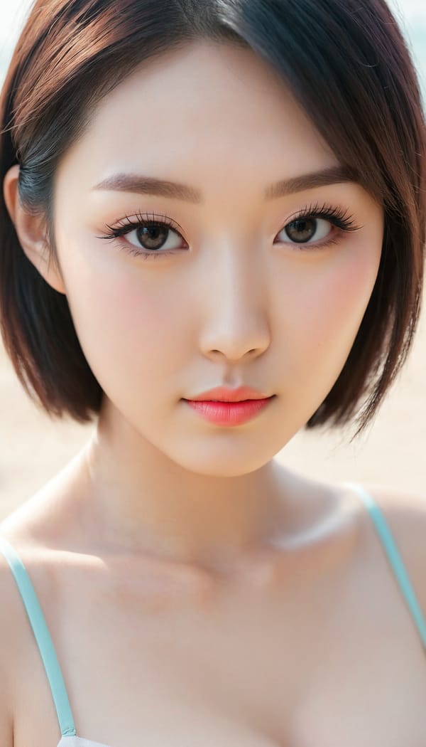 Tags: 21872187, SDXL
{"3": {"inputs": {"seed": 201743907287378, "steps": 32, "cfg": 7.01, "sampler_name": "dpmpp_2m", "scheduler": "karras", "denoise": 1.0, "model": ["27", 0], "positive": ["6", 0], "negative": ["7", 0], "latent_image": ["5", 0]}, "class_type": "KSampler"}, "4": {"inputs": {"ckpt_name": "juggernautXL_v8Rundiffusion.safetensors"}, "class_type": "CheckpointLoaderSimple"}, "5": {"inputs": {"width": 768, "height": 1344, "batch_size": 1}, "class_type": "EmptyLatentImage"}, "6": {"inputs": {"text": "26 year old girl, (chinese:1.08), (korean:1.12), (eyelashes:1.10), (idol:1.06), (seductive facial expression:1.14), (sexy lips:1.04), (slim:0.95), (pale skin:1.01), (cute:1.07), (seductive pose:0.96), (beautiful eyes:1.13), (temptress:1.13), (detailed face:1.08), (double eyelids:0.99), (blush:1.09), (in a seductive pose:1.09), (large perky breasts:0.96), (cleavage:1.04), (thigh gap:0.99), strolling (nude:1.05) at a beach, (detailed skin:1.01), (soft lighting:1.07), (portra:1.09), (film:1.02), (candid cinema:1.07), (RAW:1.03), (textured skin:1.05), (skin fuzz:1.08), (natural looking skin:1.04)", "clip": ["27", 1]}, "class_type": "CLIPTextEncode"}, "7": {"inputs": {"text": "(watermark:1.11), (bad hands:1.05), (worst quality:1.12), (open mouth:1.05), (distorted:1.12), (low resolution:1.07), (twisted:1.05)", "clip": ["27", 1]}, "class_type": "CLIPTextEncode"}, "8": {"inputs": {"samples": ["3", 0], "vae": ["4", 2]}, "class_type": "VAEDecode"}, "25": {"inputs": {"lora_name": "nudify_xl.safetensors", "strength_model": 0.11, "strength_clip": 0.1, "model": ["4", 0], "clip": ["4", 1]}, "class_type": "LoraLoader"}, "26": {"inputs": {"lora_name": "shirtlift_SDXL_v2.safetensors", "strength_model": 0.02, "strength_clip": 0.19, "model": ["25", 0], "clip": ["25", 1]}, "class_type": "LoraLoader"}, "27": {"inputs": {"lora_name": "PerfectEyesXL.safetensors", "strength_model": 0.04, "strength_clip": 0.04, "model": ["26", 0], "clip": ["26", 1]}, "class_type": "LoraLoader"}, "30": {"inputs": {"model_name": "4x_NMKD-Superscale-SP_178000_G.pth"}, "class_type": "UpscaleModelLoader"}, "31": {"inputs": {"upscale_model": ["30", 0], "image": ["8", 0]}, "class_type": "ImageUpscaleWithModel"}, "32": {"inputs": {"upscale_method": "lanczos", "scale_by": 0.5, "image": ["31", 0]}, "class_type": "ImageScaleBy"}, "33": {"inputs": {"pixels": ["32", 0], "vae": ["4", 2]}, "class_type": "VAEEncode"}, "34": {"inputs": {"seed": 201743907287378, "steps": 32, "cfg": 7.01, "sampler_name": "dpmpp_2m", "scheduler": "karras", "denoise": 0.3, "model": ["27", 0], "positive": ["6", 0], "negative": ["7", 0], "latent_image": ["33", 0]}, "class_type": "KSampler"}, "36": {"inputs": {"samples": ["34", 0], "vae": ["4", 2]}, "class_type": "VAEDecode"}, "39": {"inputs": {"filename_prefix": "comfyapi-1707660221139", "images": ["36", 0]}, "class_type": "SaveImage"}}