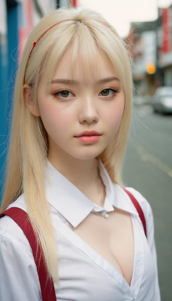 Tags: 21872187, SDXL
{"3": {"inputs": {"seed": 262273836645969, "steps": 64, "cfg": 5.78, "sampler_name": "dpmpp_2m", "scheduler": "karras", "denoise": 1.0, "model": ["27", 0], "positive": ["6", 0], "negative": ["7", 0], "latent_image": ["5", 0]}, "class_type": "KSampler"}, "4": {"inputs": {"ckpt_name": "juggernautxl.safetensors"}, "class_type": "CheckpointLoaderSimple"}, "5": {"inputs": {"width": 768, "height": 1344, "batch_size": 1}, "class_type": "EmptyLatentImage"}, "6": {"inputs": {"text": "18 year old girl, (blush:1.01), (temptress:1.02), (idol:1.07), (slim:0.95), (sexy lips:1.13), (pale skin:0.96), (seductive pose:1.02), (seductive facial expression:0.97), (detailed face:1.07), (cute:0.97), (eyelashes:1.01), (double eyelids:1.12), (beautiful eyes:1.11), (on all fours:1.02), (spreading ass cheeks:1.10), (from behind:1.05), (backboob:1.11), (school uniform:1.01), choker, busy street, (candid cinema:1.00), (soft lighting:1.09), (detailed skin:1.06), (portra:1.08), (RAW:1.03), (natural looking skin:1.04), (film:1.03), (skin fuzz:1.09), (textured skin:1.06)", "clip": ["27", 1]}, "class_type": "CLIPTextEncode"}, "7": {"inputs": {"text": "(twisted:1.07), (open mouth:1.06), (low resolution:1.05), (watermark:1.12), (worst quality:1.06), (distorted:1.05), (bad hands:1.14)", "clip": ["27", 1]}, "class_type": "CLIPTextEncode"}, "8": {"inputs": {"samples": ["3", 0], "vae": ["4", 2]}, "class_type": "VAEDecode"}, "25": {"inputs": {"lora_name": "nudify_xl.safetensors", "strength_model": 0.32, "strength_clip": 0.2, "model": ["4", 0], "clip": ["4", 1]}, "class_type": "LoraLoader"}, "26": {"inputs": {"lora_name": "shirtlift_SDXL_v2.safetensors", "strength_model": 0.08, "strength_clip": 0.02, "model": ["25", 0], "clip": ["25", 1]}, "class_type": "LoraLoader"}, "27": {"inputs": {"lora_name": "PerfectEyesXL.safetensors", "strength_model": 0.14, "strength_clip": 0.12, "model": ["26", 0], "clip": ["26", 1]}, "class_type": "LoraLoader"}, "30": {"inputs": {"model_name": "4x_NMKD-Superscale-SP_178000_G.pth"}, "class_type": "UpscaleModelLoader"}, "31": {"inputs": {"upscale_model": ["30", 0], "image": ["8", 0]}, "class_type": "ImageUpscaleWithModel"}, "32": {"inputs": {"upscale_method": "lanczos", "scale_by": 0.5, "image": ["31", 0]}, "class_type": "ImageScaleBy"}, "33": {"inputs": {"pixels": ["32", 0], "vae": ["4", 2]}, "class_type": "VAEEncode"}, "34": {"inputs": {"seed": 262273836645969, "steps": 64, "cfg": 5.78, "sampler_name": "dpmpp_2m", "scheduler": "karras", "denoise": 0.3, "model": ["27", 0], "positive": ["6", 0], "negative": ["7", 0], "latent_image": ["33", 0]}, "class_type": "KSampler"}, "36": {"inputs": {"samples": ["34", 0], "vae": ["4", 2]}, "class_type": "VAEDecode"}, "39": {"inputs": {"filename_prefix": "comfyapi-1726909498479", "images": ["36", 0]}, "class_type": "SaveImage"}}