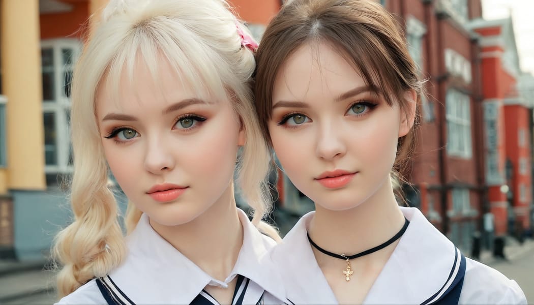 Tags: 21872187, SDXL
{"3": {"inputs": {"seed": 247384197817451, "steps": 32, "cfg": 6.85, "sampler_name": "dpmpp_2m", "scheduler": "karras", "denoise": 1.0, "model": ["27", 0], "positive": ["6", 0], "negative": ["7", 0], "latent_image": ["5", 0]}, "class_type": "KSampler"}, "4": {"inputs": {"ckpt_name": "juggernautxl.safetensors"}, "class_type": "CheckpointLoaderSimple"}, "5": {"inputs": {"width": 1344, "height": 768, "batch_size": 1}, "class_type": "EmptyLatentImage"}, "6": {"inputs": {"text": "24 year old girl, (russian:1.09), (seductive pose:1.12), (temptress:1.10), (double eyelids:1.03), (blush:1.00), (idol:1.14), (pale skin:1.12), (eyelashes:1.02), (cute:0.95), (beautiful eyes:0.98), (sexy lips:1.13), (slim:1.01), (detailed face:0.97), (in a seductive pose:1.07), (large perky breasts:0.98), (cleavage:1.06), (thigh gap:1.02), (school uniform:1.12), choker, busy street, (textured skin:1.09), (natural looking skin:1.07), (skin fuzz:1.00), (RAW:1.03), (soft lighting:1.08), (detailed skin:1.02), (portra:1.09), (candid cinema:1.06)", "clip": ["27", 1]}, "class_type": "CLIPTextEncode"}, "7": {"inputs": {"text": "(low resolution:1.06), (twisted:1.10), (open mouth:1.05), (distorted:1.10), (bad hands:1.06), (watermark:1.05), (worst quality:1.10)", "clip": ["27", 1]}, "class_type": "CLIPTextEncode"}, "8": {"inputs": {"samples": ["3", 0], "vae": ["4", 2]}, "class_type": "VAEDecode"}, "25": {"inputs": {"lora_name": "nudify_xl.safetensors", "strength_model": 0.33, "strength_clip": 0.06, "model": ["4", 0], "clip": ["4", 1]}, "class_type": "LoraLoader"}, "26": {"inputs": {"lora_name": "shirtlift_SDXL_v2.safetensors", "strength_model": 0.18, "strength_clip": 0.09, "model": ["25", 0], "clip": ["25", 1]}, "class_type": "LoraLoader"}, "27": {"inputs": {"lora_name": "PerfectEyesXL.safetensors", "strength_model": 0.12, "strength_clip": 0.14, "model": ["26", 0], "clip": ["26", 1]}, "class_type": "LoraLoader"}, "30": {"inputs": {"model_name": "4x_NMKD-Superscale-SP_178000_G.pth"}, "class_type": "UpscaleModelLoader"}, "31": {"inputs": {"upscale_model": ["30", 0], "image": ["8", 0]}, "class_type": "ImageUpscaleWithModel"}, "32": {"inputs": {"upscale_method": "lanczos", "scale_by": 0.5, "image": ["31", 0]}, "class_type": "ImageScaleBy"}, "33": {"inputs": {"pixels": ["32", 0], "vae": ["4", 2]}, "class_type": "VAEEncode"}, "34": {"inputs": {"seed": 247384197817451, "steps": 32, "cfg": 6.85, "sampler_name": "dpmpp_2m", "scheduler": "karras", "denoise": 0.3, "model": ["27", 0], "positive": ["6", 0], "negative": ["7", 0], "latent_image": ["33", 0]}, "class_type": "KSampler"}, "36": {"inputs": {"samples": ["34", 0], "vae": ["4", 2]}, "class_type": "VAEDecode"}, "39": {"inputs": {"filename_prefix": "comfyapi-1714090316624", "images": ["36", 0]}, "class_type": "SaveImage"}}