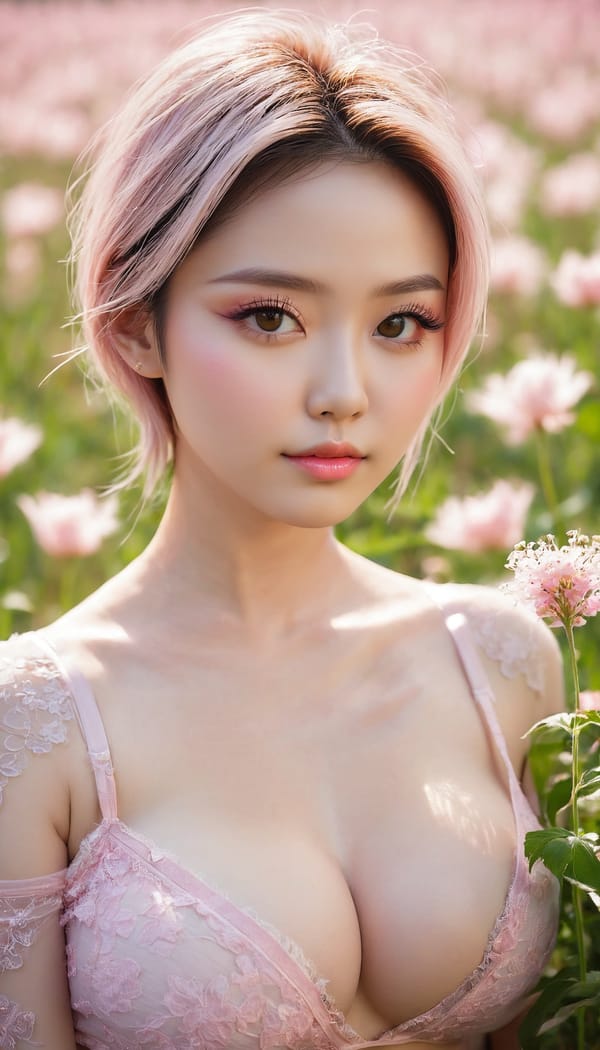 Tags: 21872187, SDXL
{"3": {"inputs": {"seed": 939193615569293, "steps": 32, "cfg": 7.7, "sampler_name": "dpmpp_2m", "scheduler": "karras", "denoise": 1.0, "model": ["27", 0], "positive": ["6", 0], "negative": ["7", 0], "latent_image": ["5", 0]}, "class_type": "KSampler"}, "4": {"inputs": {"ckpt_name": "juggernautxl.safetensors"}, "class_type": "CheckpointLoaderSimple"}, "5": {"inputs": {"width": 768, "height": 1344, "batch_size": 1}, "class_type": "EmptyLatentImage"}, "6": {"inputs": {"text": "28 year old girl, (double eyelids:1.00), (blush:1.12), (seductive facial expression:0.95), (seductive pose:1.05), (sexy lips:1.12), (cute:0.96), (slim:1.12), (eyelashes:1.12), (detailed face:0.97), (temptress:1.10), (beautiful eyes:1.02), (idol:1.00), (pale skin:1.00), (in a seductive pose:1.09), (large perky breasts:1.06), (cleavage:1.06), (thigh gap:0.96), wearing (translucent clothes:0.95) on a flower field, (textured skin:1.03), (detailed skin:1.01), (soft lighting:1.08), (candid cinema:1.06), (skin fuzz:1.03), (natural looking skin:1.05), (film:1.02), (portra:1.03), (RAW:1.02)", "clip": ["27", 1]}, "class_type": "CLIPTextEncode"}, "7": {"inputs": {"text": "(twisted:1.06), (low resolution:1.06), (distorted:1.07), (worst quality:1.08), (open mouth:1.13), (bad hands:1.09), (watermark:1.10)", "clip": ["27", 1]}, "class_type": "CLIPTextEncode"}, "8": {"inputs": {"samples": ["3", 0], "vae": ["4", 2]}, "class_type": "VAEDecode"}, "25": {"inputs": {"lora_name": "nudify_xl.safetensors", "strength_model": 0.09, "strength_clip": 0.03, "model": ["4", 0], "clip": ["4", 1]}, "class_type": "LoraLoader"}, "26": {"inputs": {"lora_name": "shirtlift_SDXL_v2.safetensors", "strength_model": 0.12, "strength_clip": 0.03, "model": ["25", 0], "clip": ["25", 1]}, "class_type": "LoraLoader"}, "27": {"inputs": {"lora_name": "PerfectEyesXL.safetensors", "strength_model": 0.19, "strength_clip": 0.19, "model": ["26", 0], "clip": ["26", 1]}, "class_type": "LoraLoader"}, "30": {"inputs": {"model_name": "4x_NMKD-Superscale-SP_178000_G.pth"}, "class_type": "UpscaleModelLoader"}, "31": {"inputs": {"upscale_model": ["30", 0], "image": ["8", 0]}, "class_type": "ImageUpscaleWithModel"}, "32": {"inputs": {"upscale_method": "lanczos", "scale_by": 0.5, "image": ["31", 0]}, "class_type": "ImageScaleBy"}, "33": {"inputs": {"pixels": ["32", 0], "vae": ["4", 2]}, "class_type": "VAEEncode"}, "34": {"inputs": {"seed": 939193615569293, "steps": 32, "cfg": 7.7, "sampler_name": "dpmpp_2m", "scheduler": "karras", "denoise": 0.3, "model": ["27", 0], "positive": ["6", 0], "negative": ["7", 0], "latent_image": ["33", 0]}, "class_type": "KSampler"}, "36": {"inputs": {"samples": ["34", 0], "vae": ["4", 2]}, "class_type": "VAEDecode"}, "39": {"inputs": {"filename_prefix": "comfyapi-1732914599900", "images": ["36", 0]}, "class_type": "SaveImage"}}