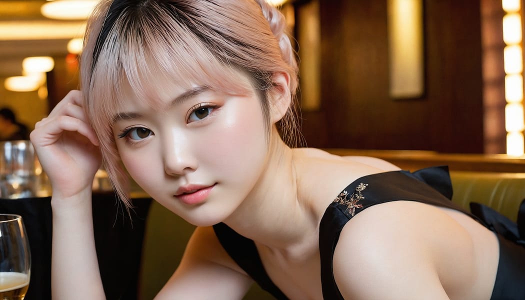 Tags: 21872187, SDXL
{"3": {"inputs": {"seed": 106209128634132, "steps": 64, "cfg": 7.55, "sampler_name": "dpmpp_2m", "scheduler": "karras", "denoise": 1.0, "model": ["27", 0], "positive": ["6", 0], "negative": ["7", 0], "latent_image": ["5", 0]}, "class_type": "KSampler"}, "4": {"inputs": {"ckpt_name": "juggernautxl.safetensors"}, "class_type": "CheckpointLoaderSimple"}, "5": {"inputs": {"width": 1344, "height": 768, "batch_size": 1}, "class_type": "EmptyLatentImage"}, "6": {"inputs": {"text": "18 year old girl, (japanese:1.00), (russian:0.99), (seductive pose:1.06), (temptress:1.11), (detailed face:0.97), (seductive facial expression:0.97), (cute:0.98), (blush:1.03), (slim:0.98), (double eyelids:0.98), (sexy lips:1.00), (pale skin:0.99), (beautiful eyes:1.00), (eyelashes:0.95), (on all fours:1.08), (spreading ass cheeks:1.10), (from behind:0.99), (backboob:1.04), (wearing a little black dress:1.10) at a fine dining restaurant, (portra:1.02), (textured skin:1.04), (natural looking skin:1.04), (film:1.09), (detailed skin:1.05), (RAW:1.07), (candid cinema:1.03), (skin fuzz:1.09), (soft lighting:1.06)", "clip": ["27", 1]}, "class_type": "CLIPTextEncode"}, "7": {"inputs": {"text": "(bad hands:1.08), (watermark:1.11), (open mouth:1.12), (twisted:1.12), (distorted:1.05), (worst quality:1.08), (low resolution:1.12)", "clip": ["27", 1]}, "class_type": "CLIPTextEncode"}, "8": {"inputs": {"samples": ["3", 0], "vae": ["4", 2]}, "class_type": "VAEDecode"}, "25": {"inputs": {"lora_name": "nudify_xl.safetensors", "strength_model": 0.06, "strength_clip": 0.09, "model": ["4", 0], "clip": ["4", 1]}, "class_type": "LoraLoader"}, "26": {"inputs": {"lora_name": "shirtlift_SDXL_v2.safetensors", "strength_model": 0.06, "strength_clip": 0.0, "model": ["25", 0], "clip": ["25", 1]}, "class_type": "LoraLoader"}, "27": {"inputs": {"lora_name": "PerfectEyesXL.safetensors", "strength_model": 0.03, "strength_clip": 0.12, "model": ["26", 0], "clip": ["26", 1]}, "class_type": "LoraLoader"}, "30": {"inputs": {"model_name": "4x_NMKD-Superscale-SP_178000_G.pth"}, "class_type": "UpscaleModelLoader"}, "31": {"inputs": {"upscale_model": ["30", 0], "image": ["8", 0]}, "class_type": "ImageUpscaleWithModel"}, "32": {"inputs": {"upscale_method": "lanczos", "scale_by": 0.5, "image": ["31", 0]}, "class_type": "ImageScaleBy"}, "33": {"inputs": {"pixels": ["32", 0], "vae": ["4", 2]}, "class_type": "VAEEncode"}, "34": {"inputs": {"seed": 106209128634132, "steps": 64, "cfg": 7.55, "sampler_name": "dpmpp_2m", "scheduler": "karras", "denoise": 0.3, "model": ["27", 0], "positive": ["6", 0], "negative": ["7", 0], "latent_image": ["33", 0]}, "class_type": "KSampler"}, "36": {"inputs": {"samples": ["34", 0], "vae": ["4", 2]}, "class_type": "VAEDecode"}, "39": {"inputs": {"filename_prefix": "comfyapi-1735197520787", "images": ["36", 0]}, "class_type": "SaveImage"}}