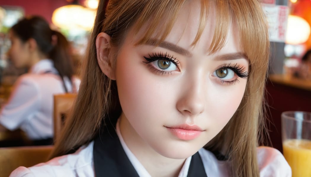 Tags: 21872187, SDXL
{"3": {"inputs": {"seed": 890512473527548, "steps": 32, "cfg": 6.26, "sampler_name": "dpmpp_2m", "scheduler": "karras", "denoise": 1.0, "model": ["27", 0], "positive": ["6", 0], "negative": ["7", 0], "latent_image": ["5", 0]}, "class_type": "KSampler"}, "4": {"inputs": {"ckpt_name": "juggernautxl.safetensors"}, "class_type": "CheckpointLoaderSimple"}, "5": {"inputs": {"width": 1344, "height": 768, "batch_size": 1}, "class_type": "EmptyLatentImage"}, "6": {"inputs": {"text": "23 year old girl, (beautiful eyes:1.11), (cute:1.02), (pale skin:1.02), (blush:0.95), (seductive facial expression:1.01), (seductive pose:0.98), (double eyelids:1.08), (idol:1.09), (detailed face:1.03), (eyelashes:1.12), (slim:1.09), (temptress:1.00), (in a seductive pose:1.07), (large perky breasts:1.01), (cleavage:1.14), (thigh gap:1.01), (a waitress in uniform:1.08) working at a restaurant, (portra:1.01), (soft lighting:1.01), (detailed skin:1.03), (natural looking skin:1.00), (candid cinema:1.05), (skin fuzz:1.09), (film:1.02), (textured skin:1.08), (RAW:1.05)", "clip": ["27", 1]}, "class_type": "CLIPTextEncode"}, "7": {"inputs": {"text": "(watermark:1.12), (worst quality:1.11), (bad hands:1.12), (low resolution:1.12), (distorted:1.05), (open mouth:1.08), (twisted:1.06)", "clip": ["27", 1]}, "class_type": "CLIPTextEncode"}, "8": {"inputs": {"samples": ["3", 0], "vae": ["4", 2]}, "class_type": "VAEDecode"}, "25": {"inputs": {"lora_name": "nudify_xl.safetensors", "strength_model": 0.09, "strength_clip": 0.02, "model": ["4", 0], "clip": ["4", 1]}, "class_type": "LoraLoader"}, "26": {"inputs": {"lora_name": "shirtlift_SDXL_v2.safetensors", "strength_model": 0.06, "strength_clip": 0.15, "model": ["25", 0], "clip": ["25", 1]}, "class_type": "LoraLoader"}, "27": {"inputs": {"lora_name": "PerfectEyesXL.safetensors", "strength_model": 0.08, "strength_clip": 0.02, "model": ["26", 0], "clip": ["26", 1]}, "class_type": "LoraLoader"}, "30": {"inputs": {"model_name": "4x_NMKD-Superscale-SP_178000_G.pth"}, "class_type": "UpscaleModelLoader"}, "31": {"inputs": {"upscale_model": ["30", 0], "image": ["8", 0]}, "class_type": "ImageUpscaleWithModel"}, "32": {"inputs": {"upscale_method": "lanczos", "scale_by": 0.5, "image": ["31", 0]}, "class_type": "ImageScaleBy"}, "33": {"inputs": {"pixels": ["32", 0], "vae": ["4", 2]}, "class_type": "VAEEncode"}, "34": {"inputs": {"seed": 890512473527548, "steps": 32, "cfg": 6.26, "sampler_name": "dpmpp_2m", "scheduler": "karras", "denoise": 0.3, "model": ["27", 0], "positive": ["6", 0], "negative": ["7", 0], "latent_image": ["33", 0]}, "class_type": "KSampler"}, "36": {"inputs": {"samples": ["34", 0], "vae": ["4", 2]}, "class_type": "VAEDecode"}, "39": {"inputs": {"filename_prefix": "comfyapi-1731495879885", "images": ["36", 0]}, "class_type": "SaveImage"}}