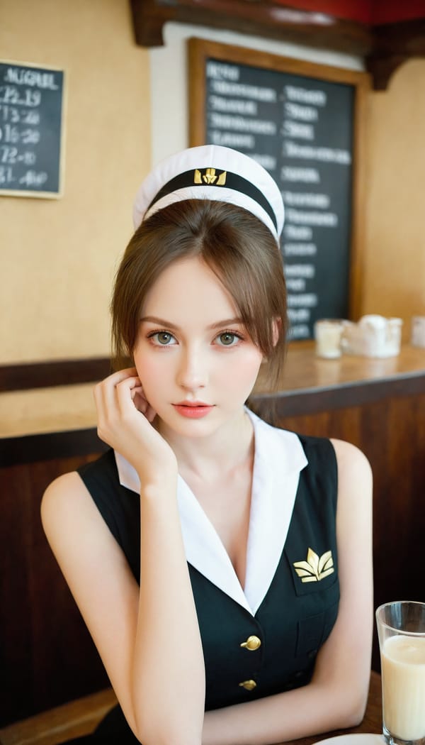 Tags: 21872187, SDXL
{"3": {"inputs": {"seed": 447622193014276, "steps": 64, "cfg": 6.13, "sampler_name": "dpmpp_2m", "scheduler": "karras", "denoise": 1.0, "model": ["27", 0], "positive": ["6", 0], "negative": ["7", 0], "latent_image": ["5", 0]}, "class_type": "KSampler"}, "4": {"inputs": {"ckpt_name": "leosamsHelloworldSDXL_helloworldSDXL32DPO.safetensors"}, "class_type": "CheckpointLoaderSimple"}, "5": {"inputs": {"width": 768, "height": 1344, "batch_size": 1}, "class_type": "EmptyLatentImage"}, "6": {"inputs": {"text": "21 year old girl, (ukrainian:0.99), (detailed face:1.06), (beautiful eyes:0.99), (idol:1.13), (double eyelids:1.06), (pale skin:1.08), (temptress:1.13), (blush:1.07), (slim:1.03), (sexy lips:1.03), (eyelashes:0.97), (seductive pose:1.00), (cute:1.13), (in a seductive pose:1.08), (large perky breasts:0.97), (cleavage:1.10), (thigh gap:1.07), (a waitress in uniform:1.13) working at a restaurant, (textured skin:1.09), (candid cinema:1.04), (portra:1.00), (natural looking skin:1.07), (soft lighting:1.02), (detailed skin:1.09), (film:1.08), (skin fuzz:1.01), (RAW:1.06)", "clip": ["27", 1]}, "class_type": "CLIPTextEncode"}, "7": {"inputs": {"text": "(bad hands:1.14), (twisted:1.12), (watermark:1.07), (distorted:1.05), (low resolution:1.13), (worst quality:1.12), (open mouth:1.14)", "clip": ["27", 1]}, "class_type": "CLIPTextEncode"}, "8": {"inputs": {"samples": ["3", 0], "vae": ["4", 2]}, "class_type": "VAEDecode"}, "25": {"inputs": {"lora_name": "nudify_xl.safetensors", "strength_model": 0.28, "strength_clip": 0.39, "model": ["4", 0], "clip": ["4", 1]}, "class_type": "LoraLoader"}, "26": {"inputs": {"lora_name": "shirtlift_SDXL_v2.safetensors", "strength_model": 0.05, "strength_clip": 0.11, "model": ["25", 0], "clip": ["25", 1]}, "class_type": "LoraLoader"}, "27": {"inputs": {"lora_name": "PerfectEyesXL.safetensors", "strength_model": 0.1, "strength_clip": 0.16, "model": ["26", 0], "clip": ["26", 1]}, "class_type": "LoraLoader"}, "30": {"inputs": {"model_name": "4x_NMKD-Superscale-SP_178000_G.pth"}, "class_type": "UpscaleModelLoader"}, "31": {"inputs": {"upscale_model": ["30", 0], "image": ["8", 0]}, "class_type": "ImageUpscaleWithModel"}, "32": {"inputs": {"upscale_method": "lanczos", "scale_by": 0.5, "image": ["31", 0]}, "class_type": "ImageScaleBy"}, "33": {"inputs": {"pixels": ["32", 0], "vae": ["4", 2]}, "class_type": "VAEEncode"}, "34": {"inputs": {"seed": 447622193014276, "steps": 64, "cfg": 6.13, "sampler_name": "dpmpp_2m", "scheduler": "karras", "denoise": 0.3, "model": ["27", 0], "positive": ["6", 0], "negative": ["7", 0], "latent_image": ["33", 0]}, "class_type": "KSampler"}, "36": {"inputs": {"samples": ["34", 0], "vae": ["4", 2]}, "class_type": "VAEDecode"}, "39": {"inputs": {"filename_prefix": "comfyapi-1709002595960", "images": ["36", 0]}, "class_type": "SaveImage"}}