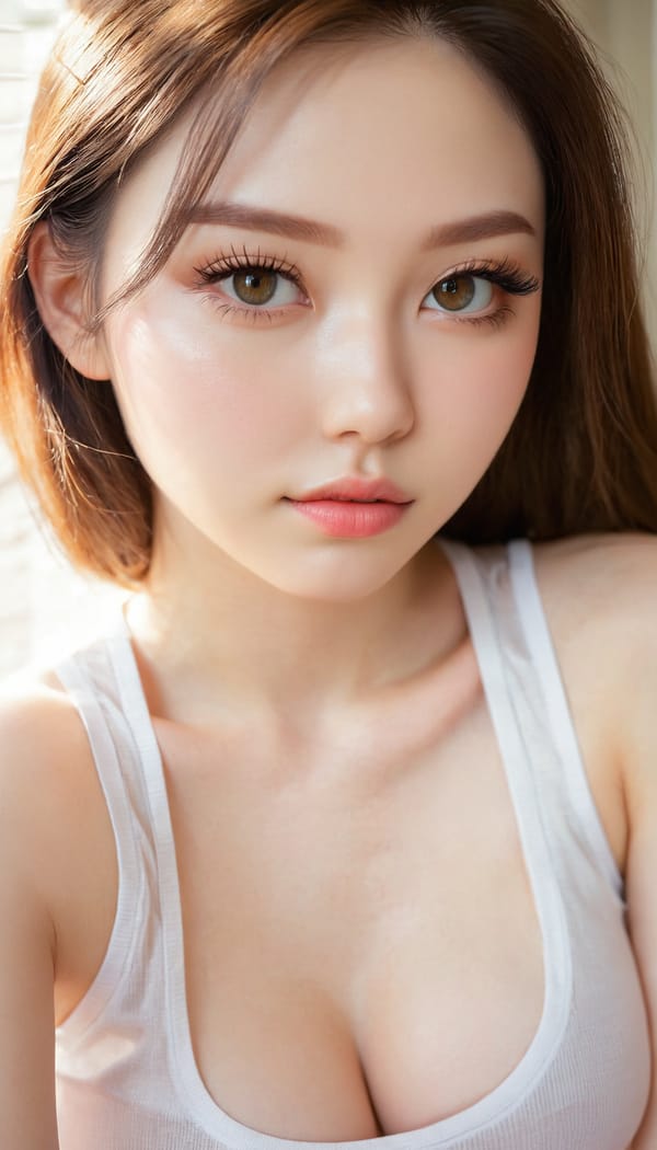 Tags: 21872187, SDXL
{"3": {"inputs": {"seed": 794540616688873, "steps": 64, "cfg": 7.62, "sampler_name": "dpmpp_2m", "scheduler": "karras", "denoise": 1.0, "model": ["27", 0], "positive": ["6", 0], "negative": ["7", 0], "latent_image": ["5", 0]}, "class_type": "KSampler"}, "4": {"inputs": {"ckpt_name": "juggernautxl.safetensors"}, "class_type": "CheckpointLoaderSimple"}, "5": {"inputs": {"width": 768, "height": 1344, "batch_size": 1}, "class_type": "EmptyLatentImage"}, "6": {"inputs": {"text": "25 year old girl, (eyelashes:1.09), (idol:1.13), (slim:1.12), (double eyelids:1.14), (seductive facial expression:0.97), (pale skin:1.13), (beautiful eyes:1.11), (detailed face:1.08), (seductive pose:1.12), (cute:1.06), (blush:1.05), (sexy lips:0.98), (temptress:1.06), (in a seductive pose:1.09), (large perky breasts:1.05), (cleavage:1.01), (thigh gap:0.99), (white tanktop:1.11), busy street, (detailed skin:1.03), (RAW:1.07), (film:1.05), (textured skin:1.03), (portra:1.07), (skin fuzz:1.03), (natural looking skin:1.06), (soft lighting:1.04), (candid cinema:1.05)", "clip": ["27", 1]}, "class_type": "CLIPTextEncode"}, "7": {"inputs": {"text": "(bad hands:1.11), (watermark:1.10), (twisted:1.07), (worst quality:1.10), (distorted:1.06), (open mouth:1.06), (low resolution:1.06)", "clip": ["27", 1]}, "class_type": "CLIPTextEncode"}, "8": {"inputs": {"samples": ["3", 0], "vae": ["4", 2]}, "class_type": "VAEDecode"}, "25": {"inputs": {"lora_name": "nudify_xl.safetensors", "strength_model": 0.35, "strength_clip": 0.27, "model": ["4", 0], "clip": ["4", 1]}, "class_type": "LoraLoader"}, "26": {"inputs": {"lora_name": "shirtlift_SDXL_v2.safetensors", "strength_model": 0.05, "strength_clip": 0.03, "model": ["25", 0], "clip": ["25", 1]}, "class_type": "LoraLoader"}, "27": {"inputs": {"lora_name": "PerfectEyesXL.safetensors", "strength_model": 0.08, "strength_clip": 0.02, "model": ["26", 0], "clip": ["26", 1]}, "class_type": "LoraLoader"}, "30": {"inputs": {"model_name": "4x_NMKD-Superscale-SP_178000_G.pth"}, "class_type": "UpscaleModelLoader"}, "31": {"inputs": {"upscale_model": ["30", 0], "image": ["8", 0]}, "class_type": "ImageUpscaleWithModel"}, "32": {"inputs": {"upscale_method": "lanczos", "scale_by": 0.5, "image": ["31", 0]}, "class_type": "ImageScaleBy"}, "33": {"inputs": {"pixels": ["32", 0], "vae": ["4", 2]}, "class_type": "VAEEncode"}, "34": {"inputs": {"seed": 794540616688873, "steps": 64, "cfg": 7.62, "sampler_name": "dpmpp_2m", "scheduler": "karras", "denoise": 0.3, "model": ["27", 0], "positive": ["6", 0], "negative": ["7", 0], "latent_image": ["33", 0]}, "class_type": "KSampler"}, "36": {"inputs": {"samples": ["34", 0], "vae": ["4", 2]}, "class_type": "VAEDecode"}, "39": {"inputs": {"filename_prefix": "comfyapi-1716617749961", "images": ["36", 0]}, "class_type": "SaveImage"}}