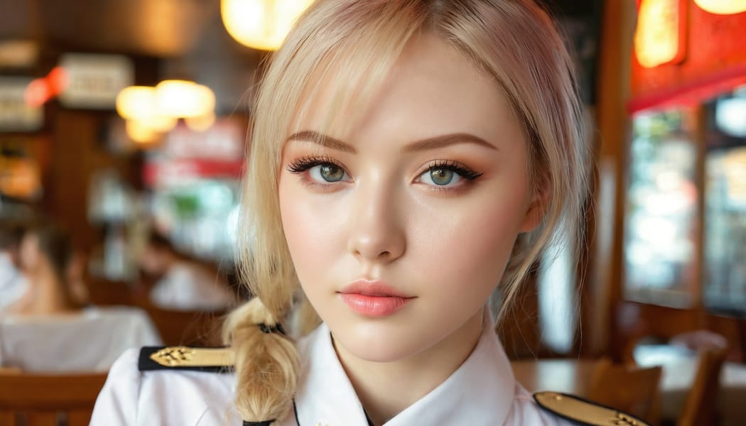 Tags: 21872187, SDXL
{"3": {"inputs": {"seed": 168047047100263, "steps": 64, "cfg": 6.41, "sampler_name": "dpmpp_2m", "scheduler": "karras", "denoise": 1.0, "model": ["27", 0], "positive": ["6", 0], "negative": ["7", 0], "latent_image": ["5", 0]}, "class_type": "KSampler"}, "4": {"inputs": {"ckpt_name": "juggernautxl.safetensors"}, "class_type": "CheckpointLoaderSimple"}, "5": {"inputs": {"width": 1344, "height": 768, "batch_size": 1}, "class_type": "EmptyLatentImage"}, "6": {"inputs": {"text": "25 year old girl, (irish:1.08), (russian:0.96), (sexy lips:1.09), (double eyelids:1.09), (seductive pose:0.95), (eyelashes:0.97), (slim:0.98), (detailed face:1.05), (pale skin:0.95), (cute:1.04), (temptress:1.10), (beautiful eyes:1.14), (blush:0.99), (idol:0.98), (seductive facial expression:1.09), (in a seductive pose:1.13), (large perky breasts:1.12), (cleavage:0.97), (thigh gap:1.08), (a waitress in uniform:1.02) working at a restaurant, (portra:1.03), (RAW:1.09), (detailed skin:1.04), (soft lighting:1.07), (candid cinema:1.07), (film:1.02), (skin fuzz:1.04), (textured skin:1.07), (natural looking skin:1.00)", "clip": ["27", 1]}, "class_type": "CLIPTextEncode"}, "7": {"inputs": {"text": "(watermark:1.10), (bad hands:1.14), (worst quality:1.09), (twisted:1.06), (distorted:1.12), (low resolution:1.12), (open mouth:1.10)", "clip": ["27", 1]}, "class_type": "CLIPTextEncode"}, "8": {"inputs": {"samples": ["3", 0], "vae": ["4", 2]}, "class_type": "VAEDecode"}, "25": {"inputs": {"lora_name": "nudify_xl.safetensors", "strength_model": 0.26, "strength_clip": 0.2, "model": ["4", 0], "clip": ["4", 1]}, "class_type": "LoraLoader"}, "26": {"inputs": {"lora_name": "shirtlift_SDXL_v2.safetensors", "strength_model": 0.06, "strength_clip": 0.16, "model": ["25", 0], "clip": ["25", 1]}, "class_type": "LoraLoader"}, "27": {"inputs": {"lora_name": "PerfectEyesXL.safetensors", "strength_model": 0.17, "strength_clip": 0.19, "model": ["26", 0], "clip": ["26", 1]}, "class_type": "LoraLoader"}, "30": {"inputs": {"model_name": "4x_NMKD-Superscale-SP_178000_G.pth"}, "class_type": "UpscaleModelLoader"}, "31": {"inputs": {"upscale_model": ["30", 0], "image": ["8", 0]}, "class_type": "ImageUpscaleWithModel"}, "32": {"inputs": {"upscale_method": "lanczos", "scale_by": 0.5, "image": ["31", 0]}, "class_type": "ImageScaleBy"}, "33": {"inputs": {"pixels": ["32", 0], "vae": ["4", 2]}, "class_type": "VAEEncode"}, "34": {"inputs": {"seed": 168047047100263, "steps": 64, "cfg": 6.41, "sampler_name": "dpmpp_2m", "scheduler": "karras", "denoise": 0.3, "model": ["27", 0], "positive": ["6", 0], "negative": ["7", 0], "latent_image": ["33", 0]}, "class_type": "KSampler"}, "36": {"inputs": {"samples": ["34", 0], "vae": ["4", 2]}, "class_type": "VAEDecode"}, "39": {"inputs": {"filename_prefix": "comfyapi-1713863916315", "images": ["36", 0]}, "class_type": "SaveImage"}}