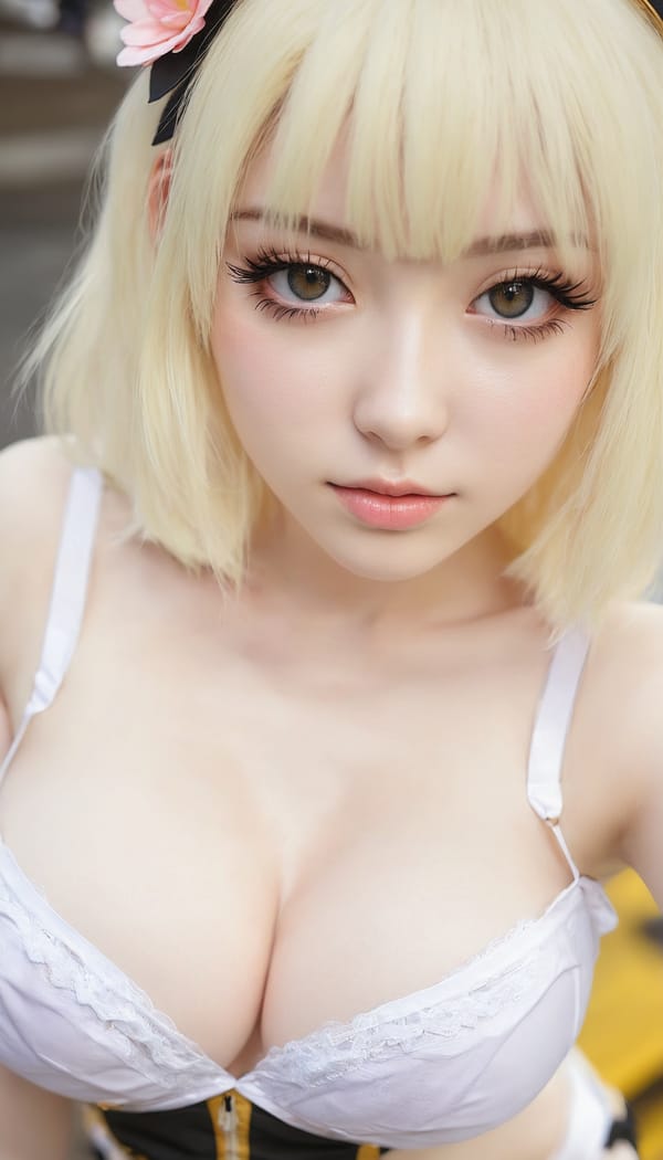 Tags: 21872187, SDXL
{"3": {"inputs": {"seed": 178709973473100, "steps": 32, "cfg": 5.71, "sampler_name": "dpmpp_2m", "scheduler": "karras", "denoise": 1.0, "model": ["27", 0], "positive": ["6", 0], "negative": ["7", 0], "latent_image": ["5", 0]}, "class_type": "KSampler"}, "4": {"inputs": {"ckpt_name": "juggernautxl.safetensors"}, "class_type": "CheckpointLoaderSimple"}, "5": {"inputs": {"width": 768, "height": 1344, "batch_size": 1}, "class_type": "EmptyLatentImage"}, "6": {"inputs": {"text": "24 year old girl, (irish:0.98), (detailed face:1.12), (double eyelids:1.11), (eyelashes:0.98), (seductive facial expression:1.14), (slim:1.03), (seductive pose:1.07), (beautiful eyes:0.97), (pale skin:1.14), (cute:1.13), (idol:1.10), (blush:1.09), (sexy lips:0.99), (in a seductive pose:1.05), (large perky breasts:0.97), (cleavage:1.03), (thigh gap:1.02), (in a cosplay:1.07) at comiket posing for camera, (soft lighting:1.01), (skin fuzz:1.03), (portra:1.01), (RAW:1.04), (detailed skin:1.01), (textured skin:1.03), (natural looking skin:1.07), (candid cinema:1.05), (film:1.04)", "clip": ["27", 1]}, "class_type": "CLIPTextEncode"}, "7": {"inputs": {"text": "(worst quality:1.07), (bad hands:1.08), (low resolution:1.06), (open mouth:1.12), (distorted:1.05), (twisted:1.14), (watermark:1.10)", "clip": ["27", 1]}, "class_type": "CLIPTextEncode"}, "8": {"inputs": {"samples": ["3", 0], "vae": ["4", 2]}, "class_type": "VAEDecode"}, "25": {"inputs": {"lora_name": "nudify_xl.safetensors", "strength_model": 0.09, "strength_clip": 0.26, "model": ["4", 0], "clip": ["4", 1]}, "class_type": "LoraLoader"}, "26": {"inputs": {"lora_name": "shirtlift_SDXL_v2.safetensors", "strength_model": 0.11, "strength_clip": 0.16, "model": ["25", 0], "clip": ["25", 1]}, "class_type": "LoraLoader"}, "27": {"inputs": {"lora_name": "PerfectEyesXL.safetensors", "strength_model": 0.01, "strength_clip": 0.06, "model": ["26", 0], "clip": ["26", 1]}, "class_type": "LoraLoader"}, "30": {"inputs": {"model_name": "4x_NMKD-Superscale-SP_178000_G.pth"}, "class_type": "UpscaleModelLoader"}, "31": {"inputs": {"upscale_model": ["30", 0], "image": ["8", 0]}, "class_type": "ImageUpscaleWithModel"}, "32": {"inputs": {"upscale_method": "lanczos", "scale_by": 0.5, "image": ["31", 0]}, "class_type": "ImageScaleBy"}, "33": {"inputs": {"pixels": ["32", 0], "vae": ["4", 2]}, "class_type": "VAEEncode"}, "34": {"inputs": {"seed": 178709973473100, "steps": 32, "cfg": 5.71, "sampler_name": "dpmpp_2m", "scheduler": "karras", "denoise": 0.3, "model": ["27", 0], "positive": ["6", 0], "negative": ["7", 0], "latent_image": ["33", 0]}, "class_type": "KSampler"}, "36": {"inputs": {"samples": ["34", 0], "vae": ["4", 2]}, "class_type": "VAEDecode"}, "39": {"inputs": {"filename_prefix": "comfyapi-1725924465171", "images": ["36", 0]}, "class_type": "SaveImage"}}