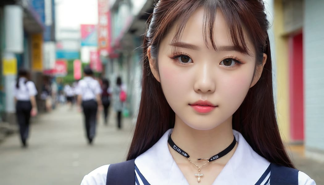 Tags: 21872187, SDXL
{"3": {"inputs": {"seed": 948507841236249, "steps": 32, "cfg": 6.73, "sampler_name": "dpmpp_2m", "scheduler": "karras", "denoise": 1.0, "model": ["27", 0], "positive": ["6", 0], "negative": ["7", 0], "latent_image": ["5", 0]}, "class_type": "KSampler"}, "4": {"inputs": {"ckpt_name": "juggernautxl.safetensors"}, "class_type": "CheckpointLoaderSimple"}, "5": {"inputs": {"width": 1344, "height": 768, "batch_size": 1}, "class_type": "EmptyLatentImage"}, "6": {"inputs": {"text": "19 year old girl, (korean:0.99), (cute:0.95), (slim:1.08), (detailed face:1.11), (temptress:1.05), (blush:1.00), (double eyelids:1.12), (eyelashes:1.08), (seductive pose:1.00), (sexy lips:1.12), (idol:1.08), (seductive facial expression:0.95), (pale skin:1.12), (beautiful eyes:1.03), (in a seductive pose:0.99), (large perky breasts:0.98), (cleavage:1.10), (thigh gap:1.10), (school uniform:1.07), choker, busy street, (detailed skin:1.05), (textured skin:1.02), (soft lighting:1.06), (RAW:1.00), (natural looking skin:1.03), (candid cinema:1.04), (film:1.05), (skin fuzz:1.05)", "clip": ["27", 1]}, "class_type": "CLIPTextEncode"}, "7": {"inputs": {"text": "(distorted:1.09), (bad hands:1.07), (twisted:1.05), (open mouth:1.11), (watermark:1.12), (worst quality:1.14), (low resolution:1.06)", "clip": ["27", 1]}, "class_type": "CLIPTextEncode"}, "8": {"inputs": {"samples": ["3", 0], "vae": ["4", 2]}, "class_type": "VAEDecode"}, "25": {"inputs": {"lora_name": "nudify_xl.safetensors", "strength_model": 0.37, "strength_clip": 0.24, "model": ["4", 0], "clip": ["4", 1]}, "class_type": "LoraLoader"}, "26": {"inputs": {"lora_name": "shirtlift_SDXL_v2.safetensors", "strength_model": 0.07, "strength_clip": 0.05, "model": ["25", 0], "clip": ["25", 1]}, "class_type": "LoraLoader"}, "27": {"inputs": {"lora_name": "PerfectEyesXL.safetensors", "strength_model": 0.08, "strength_clip": 0.09, "model": ["26", 0], "clip": ["26", 1]}, "class_type": "LoraLoader"}, "30": {"inputs": {"model_name": "4x_NMKD-Superscale-SP_178000_G.pth"}, "class_type": "UpscaleModelLoader"}, "31": {"inputs": {"upscale_model": ["30", 0], "image": ["8", 0]}, "class_type": "ImageUpscaleWithModel"}, "32": {"inputs": {"upscale_method": "lanczos", "scale_by": 0.5, "image": ["31", 0]}, "class_type": "ImageScaleBy"}, "33": {"inputs": {"pixels": ["32", 0], "vae": ["4", 2]}, "class_type": "VAEEncode"}, "34": {"inputs": {"seed": 948507841236249, "steps": 32, "cfg": 6.73, "sampler_name": "dpmpp_2m", "scheduler": "karras", "denoise": 0.3, "model": ["27", 0], "positive": ["6", 0], "negative": ["7", 0], "latent_image": ["33", 0]}, "class_type": "KSampler"}, "36": {"inputs": {"samples": ["34", 0], "vae": ["4", 2]}, "class_type": "VAEDecode"}, "39": {"inputs": {"filename_prefix": "comfyapi-1725333069981", "images": ["36", 0]}, "class_type": "SaveImage"}}