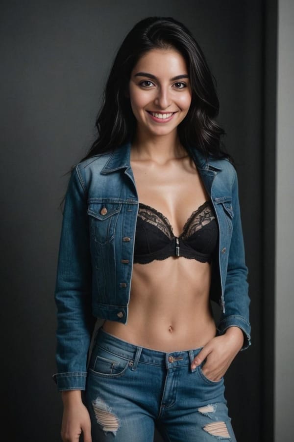 Tags: Laura denim black lingerie Orlando 
