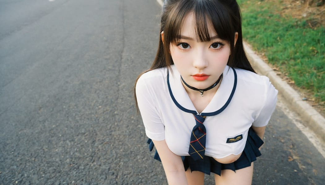 Tags: 21872187, SDXL
{"3": {"inputs": {"seed": 558642872365377, "steps": 32, "cfg": 6.51, "sampler_name": "dpmpp_2m", "scheduler": "karras", "denoise": 1.0, "model": ["27", 0], "positive": ["6", 0], "negative": ["7", 0], "latent_image": ["5", 0]}, "class_type": "KSampler"}, "4": {"inputs": {"ckpt_name": "helloworldxl.safetensors"}, "class_type": "CheckpointLoaderSimple"}, "5": {"inputs": {"width": 1344, "height": 768, "batch_size": 1}, "class_type": "EmptyLatentImage"}, "6": {"inputs": {"text": "18 year old girl, (temptress:0.98), (pale skin:1.14), (blush:0.99), (eyelashes:1.14), (seductive pose:0.96), (beautiful eyes:0.95), (detailed face:1.05), (double eyelids:1.07), (sexy lips:1.08), (idol:1.04), (slim:0.99), (in a seductive pose:0.97), (large perky breasts:1.06), (cleavage:1.08), (thigh gap:1.03), (school uniform:1.07), choker, busy street, (RAW:1.01), (textured skin:1.06), (candid cinema:1.05), (natural looking skin:1.02), (skin fuzz:1.00), (film:1.09), (detailed skin:1.03), (soft lighting:1.01), (portra:1.01)", "clip": ["27", 1]}, "class_type": "CLIPTextEncode"}, "7": {"inputs": {"text": "(worst quality:1.12), (distorted:1.13), (bad hands:1.08), (watermark:1.12), (open mouth:1.11), (low resolution:1.13)", "clip": ["27", 1]}, "class_type": "CLIPTextEncode"}, "8": {"inputs": {"samples": ["3", 0], "vae": ["4", 2]}, "class_type": "VAEDecode"}, "25": {"inputs": {"lora_name": "nudify_xl.safetensors", "strength_model": 0.06, "strength_clip": 0.25, "model": ["4", 0], "clip": ["4", 1]}, "class_type": "LoraLoader"}, "26": {"inputs": {"lora_name": "shirtlift_SDXL_v2.safetensors", "strength_model": 0.03, "strength_clip": 0.1, "model": ["25", 0], "clip": ["25", 1]}, "class_type": "LoraLoader"}, "27": {"inputs": {"lora_name": "PerfectEyesXL.safetensors", "strength_model": 0.16, "strength_clip": 0.01, "model": ["26", 0], "clip": ["26", 1]}, "class_type": "LoraLoader"}, "30": {"inputs": {"model_name": "4x_NMKD-Superscale-SP_178000_G.pth"}, "class_type": "UpscaleModelLoader"}, "31": {"inputs": {"upscale_model": ["30", 0], "image": ["8", 0]}, "class_type": "ImageUpscaleWithModel"}, "32": {"inputs": {"upscale_method": "lanczos", "scale_by": 0.5, "image": ["31", 0]}, "class_type": "ImageScaleBy"}, "33": {"inputs": {"pixels": ["32", 0], "vae": ["4", 2]}, "class_type": "VAEEncode"}, "34": {"inputs": {"seed": 558642872365377, "steps": 32, "cfg": 6.51, "sampler_name": "dpmpp_2m", "scheduler": "karras", "denoise": 0.3, "model": ["27", 0], "positive": ["6", 0], "negative": ["7", 0], "latent_image": ["33", 0]}, "class_type": "KSampler"}, "36": {"inputs": {"samples": ["34", 0], "vae": ["4", 2]}, "class_type": "VAEDecode"}, "39": {"inputs": {"filename_prefix": "comfyapi-1714134674221", "images": ["36", 0]}, "class_type": "SaveImage"}}