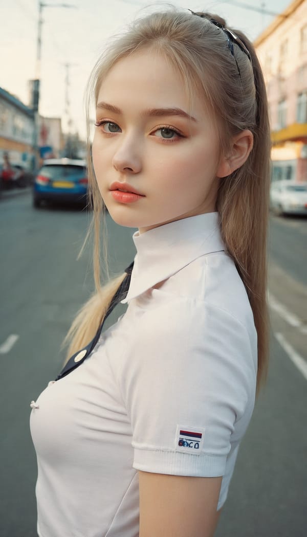 Tags: 21872187, SDXL
{"3": {"inputs": {"seed": 331272977708314, "steps": 64, "cfg": 5.4, "sampler_name": "dpmpp_2m", "scheduler": "karras", "denoise": 1.0, "model": ["27", 0], "positive": ["6", 0], "negative": ["7", 0], "latent_image": ["5", 0]}, "class_type": "KSampler"}, "4": {"inputs": {"ckpt_name": "juggernautxl.safetensors"}, "class_type": "CheckpointLoaderSimple"}, "5": {"inputs": {"width": 768, "height": 1344, "batch_size": 1}, "class_type": "EmptyLatentImage"}, "6": {"inputs": {"text": "19 year old girl, (russian:1.14), (sexy lips:1.12), (seductive facial expression:1.11), (slim:1.03), (cute:1.14), (blush:1.13), (pale skin:1.12), (double eyelids:1.04), (temptress:0.96), (seductive pose:1.12), (eyelashes:1.00), (beautiful eyes:1.02), (idol:1.07), (detailed face:1.10), (perky ass:1.04), (exposed ass:1.07), (looking back:1.13), (sexy ass:1.09), (thigh gap:1.08), (school uniform:1.01), choker, busy street, (RAW:1.02), (portra:1.04), (film:1.08), (candid cinema:1.00), (soft lighting:1.08), (textured skin:1.03), (detailed skin:1.08), (skin fuzz:1.08), (natural looking skin:1.08)", "clip": ["27", 1]}, "class_type": "CLIPTextEncode"}, "7": {"inputs": {"text": "(worst quality:1.12), (twisted:1.09), (open mouth:1.07), (watermark:1.06), (bad hands:1.10), (low resolution:1.05), (distorted:1.07)", "clip": ["27", 1]}, "class_type": "CLIPTextEncode"}, "8": {"inputs": {"samples": ["3", 0], "vae": ["4", 2]}, "class_type": "VAEDecode"}, "25": {"inputs": {"lora_name": "nudify_xl.safetensors", "strength_model": 0.03, "strength_clip": 0.01, "model": ["4", 0], "clip": ["4", 1]}, "class_type": "LoraLoader"}, "26": {"inputs": {"lora_name": "shirtlift_SDXL_v2.safetensors", "strength_model": 0.05, "strength_clip": 0.06, "model": ["25", 0], "clip": ["25", 1]}, "class_type": "LoraLoader"}, "27": {"inputs": {"lora_name": "PerfectEyesXL.safetensors", "strength_model": 0.16, "strength_clip": 0.0, "model": ["26", 0], "clip": ["26", 1]}, "class_type": "LoraLoader"}, "30": {"inputs": {"model_name": "4x_NMKD-Superscale-SP_178000_G.pth"}, "class_type": "UpscaleModelLoader"}, "31": {"inputs": {"upscale_model": ["30", 0], "image": ["8", 0]}, "class_type": "ImageUpscaleWithModel"}, "32": {"inputs": {"upscale_method": "lanczos", "scale_by": 0.5, "image": ["31", 0]}, "class_type": "ImageScaleBy"}, "33": {"inputs": {"pixels": ["32", 0], "vae": ["4", 2]}, "class_type": "VAEEncode"}, "34": {"inputs": {"seed": 331272977708314, "steps": 64, "cfg": 5.4, "sampler_name": "dpmpp_2m", "scheduler": "karras", "denoise": 0.3, "model": ["27", 0], "positive": ["6", 0], "negative": ["7", 0], "latent_image": ["33", 0]}, "class_type": "KSampler"}, "36": {"inputs": {"samples": ["34", 0], "vae": ["4", 2]}, "class_type": "VAEDecode"}, "39": {"inputs": {"filename_prefix": "comfyapi-1716138439618", "images": ["36", 0]}, "class_type": "SaveImage"}}