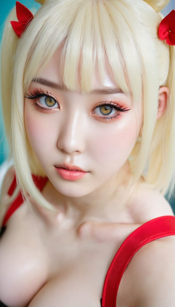 Tags: 21872187, SDXL
{"3": {"inputs": {"seed": 474380428806993, "steps": 32, "cfg": 7.19, "sampler_name": "dpmpp_2m", "scheduler": "karras", "denoise": 1.0, "model": ["27", 0], "positive": ["6", 0], "negative": ["7", 0], "latent_image": ["5", 0]}, "class_type": "KSampler"}, "4": {"inputs": {"ckpt_name": "juggernautxl.safetensors"}, "class_type": "CheckpointLoaderSimple"}, "5": {"inputs": {"width": 768, "height": 1344, "batch_size": 1}, "class_type": "EmptyLatentImage"}, "6": {"inputs": {"text": "18 year old girl, (ukrainian:1.10), (korean:0.97), (temptress:1.13), (cute:1.02), (pale skin:1.14), (beautiful eyes:1.14), (eyelashes:1.02), (detailed face:0.96), (seductive facial expression:1.09), (sexy lips:0.97), (slim:0.97), (seductive pose:0.95), (blush:1.04), (idol:1.02), (in a seductive pose:1.05), (large perky breasts:0.99), (cleavage:1.04), (thigh gap:0.95), (in a cosplay:1.02) at comiket posing for camera, (RAW:1.09), (skin fuzz:1.04), (portra:1.02), (natural looking skin:1.09), (soft lighting:1.07), (film:1.04), (candid cinema:1.04), (detailed skin:1.03), (textured skin:1.06)", "clip": ["27", 1]}, "class_type": "CLIPTextEncode"}, "7": {"inputs": {"text": "(worst quality:1.10), (watermark:1.12), (low resolution:1.08), (distorted:1.11), (bad hands:1.07), (twisted:1.10), (open mouth:1.11)", "clip": ["27", 1]}, "class_type": "CLIPTextEncode"}, "8": {"inputs": {"samples": ["3", 0], "vae": ["4", 2]}, "class_type": "VAEDecode"}, "25": {"inputs": {"lora_name": "nudify_xl.safetensors", "strength_model": 0.17, "strength_clip": 0.09, "model": ["4", 0], "clip": ["4", 1]}, "class_type": "LoraLoader"}, "26": {"inputs": {"lora_name": "shirtlift_SDXL_v2.safetensors", "strength_model": 0.09, "strength_clip": 0.15, "model": ["25", 0], "clip": ["25", 1]}, "class_type": "LoraLoader"}, "27": {"inputs": {"lora_name": "PerfectEyesXL.safetensors", "strength_model": 0.18, "strength_clip": 0.01, "model": ["26", 0], "clip": ["26", 1]}, "class_type": "LoraLoader"}, "30": {"inputs": {"model_name": "4x_NMKD-Superscale-SP_178000_G.pth"}, "class_type": "UpscaleModelLoader"}, "31": {"inputs": {"upscale_model": ["30", 0], "image": ["8", 0]}, "class_type": "ImageUpscaleWithModel"}, "32": {"inputs": {"upscale_method": "lanczos", "scale_by": 0.5, "image": ["31", 0]}, "class_type": "ImageScaleBy"}, "33": {"inputs": {"pixels": ["32", 0], "vae": ["4", 2]}, "class_type": "VAEEncode"}, "34": {"inputs": {"seed": 474380428806993, "steps": 32, "cfg": 7.19, "sampler_name": "dpmpp_2m", "scheduler": "karras", "denoise": 0.3, "model": ["27", 0], "positive": ["6", 0], "negative": ["7", 0], "latent_image": ["33", 0]}, "class_type": "KSampler"}, "36": {"inputs": {"samples": ["34", 0], "vae": ["4", 2]}, "class_type": "VAEDecode"}, "39": {"inputs": {"filename_prefix": "comfyapi-1734863168948", "images": ["36", 0]}, "class_type": "SaveImage"}}